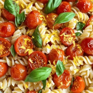 To create this delightful dish, you will need: - 2 cups cherry tomatoes, halved - 3 cloves garlic, unpeeled - 250g (9 oz) pasta of your choice, such as spaghetti, fusilli, or penne - 1 cup creamy ricotta cheese - 1/4 cup freshly grated Parmesan cheese - A handful of fresh basil leaves, for garnish - Zest from 1 lemon You should have these pantry staples on hand: - 2 tablespoons extra virgin olive oil - Salt to taste - Freshly cracked black pepper to taste You can add these garnishes for extra flavor: - Extra Parmesan cheese - Crushed red pepper flakes for heat - More fresh basil leaves This recipe balances fresh, bold flavors with simple ingredients. You can find the full recipe for Roasted Tomato and Garlic Ricotta Pasta at the top of this section. Enjoy the cooking process, and feel free to modify the ingredients to fit your taste! Start by preheating your oven to 400°F (200°C). This step is key for roasting. Next, grab a large, rimmed baking sheet. Place the halved cherry tomatoes on it. Don’t forget the unpeeled garlic cloves! Drizzle the veggies with extra virgin olive oil. Then, sprinkle salt and freshly cracked black pepper on top. Toss everything gently to coat. Spread the tomatoes and garlic out in a single layer. Now, slide the baking sheet into the preheated oven. Roast the tomatoes and garlic for about 20-25 minutes. You want the tomatoes to blister and burst. The garlic should turn golden and soft. After roasting, take them out and let them cool for a few minutes. This cooling time makes them easier to handle. While the tomatoes and garlic roast, bring a large pot of salted water to a boil. Add your favorite pasta—spaghetti, fusilli, or penne work well. Cook the pasta according to the package instructions until it’s al dente. Before draining, save 1/2 cup of that starchy pasta water. Once it’s done, drain the pasta and set it aside for later. For the full recipe, check the details above. Seasoning is key to a tasty dish. I like to use salt and black pepper. They bring out the natural flavors in the tomatoes and garlic. You can also add a pinch of red pepper flakes for heat. Fresh herbs, like basil, add a pop of flavor too. Don’t forget to taste as you go. It helps you adjust the seasoning just right. For creamy ricotta pasta, texture matters. Start with high-quality ricotta cheese. It should be smooth and rich. If your mixture is too thick, add a little pasta water. This helps create a silky sauce that clings to your pasta. Mix well until everything is combined. The goal is creamy but not runny. Roasting tomatoes and garlic brings out their sweetness. Use a rimmed baking sheet for easy cleanup. Spread the tomatoes and garlic in a single layer. This helps them roast evenly. Keep an eye on them while they cook. You want blistered tomatoes and soft garlic. This usually takes about 20-25 minutes. Trust me, the smell will be worth it. For the full recipe, check out our Roasted Tomato & Garlic Ricotta Pasta. {{image_4}} You can easily add protein to your roasted tomato and garlic ricotta pasta. Chicken, shrimp, or even tofu work well. For chicken, grill or sauté it first, then slice it. Toss it with the pasta for a hearty meal. For shrimp, sauté them until pink and cooked through. Tofu can be cubed and roasted to add texture. Each option brings its own flavor and makes the dish more filling. If you want a vegan version, swap the ricotta for plant-based cheese or blended tofu. Use nutritional yeast to add a cheesy flavor. You can also add cashew cream for richness. For the Parmesan, use a vegan alternative or skip it altogether. This keeps the dish creamy and delicious without any animal products. Feel free to change the tomatoes and garlic with seasonal vegetables. In spring, use asparagus or peas for a fresh twist. In fall, add roasted butternut squash for sweetness. Zucchini and bell peppers are great in summer. Mixing in seasonal veggies makes the pasta vibrant and adds variety to your meal. Enjoy experimenting with what you have on hand! After enjoying your roasted tomato and garlic ricotta pasta, let it cool down. Transfer it to an airtight container. This helps keep it fresh. Store the pasta in the fridge for up to three days. If you have extra sauce, keep it separate to maintain the pasta's texture. When you're ready to enjoy your leftovers, reheat the pasta gently. Use a microwave-safe dish. Heat it in short intervals, stirring in between. This prevents hot spots. If it seems dry, add a splash of reserved pasta water. Stir well to combine everything again. If you want to freeze your roasted tomato and garlic ricotta pasta, start by letting it cool completely. Portion it into freezer-safe bags or containers. Squeeze out any air before sealing. You can freeze it for up to three months. When you're ready to eat, thaw it in the fridge overnight and reheat as mentioned before. For the full recipe, check out the instructions above. Yes, you can use any pasta you like. I enjoy spaghetti, fusilli, and penne. Each type brings a different texture. Just make sure to cook it al dente for the best bite. Leftovers will stay good for about three days in the fridge. Store them in an airtight container. To keep the pasta fresh, it’s best to reheat only what you plan to eat. If you don’t have ricotta, you can use cottage cheese or cream cheese. Both provide a creamy texture. You might add a bit of lemon juice for tang. This can help mimic ricotta’s flavor. For the full recipe, click here: [Full Recipe]. We covered easy recipes and tips for a tasty dish. Fresh ingredients and pantry staples are key. Roasting tomatoes and garlic helps build flavor, while tips guide texture. Don't forget protein options or vegan swaps to fit your needs. Store wisely to enjoy leftovers. Remember, cooking is fun. Try new things. Use this information to make your meals better. Keep it creative and enjoy every bite!