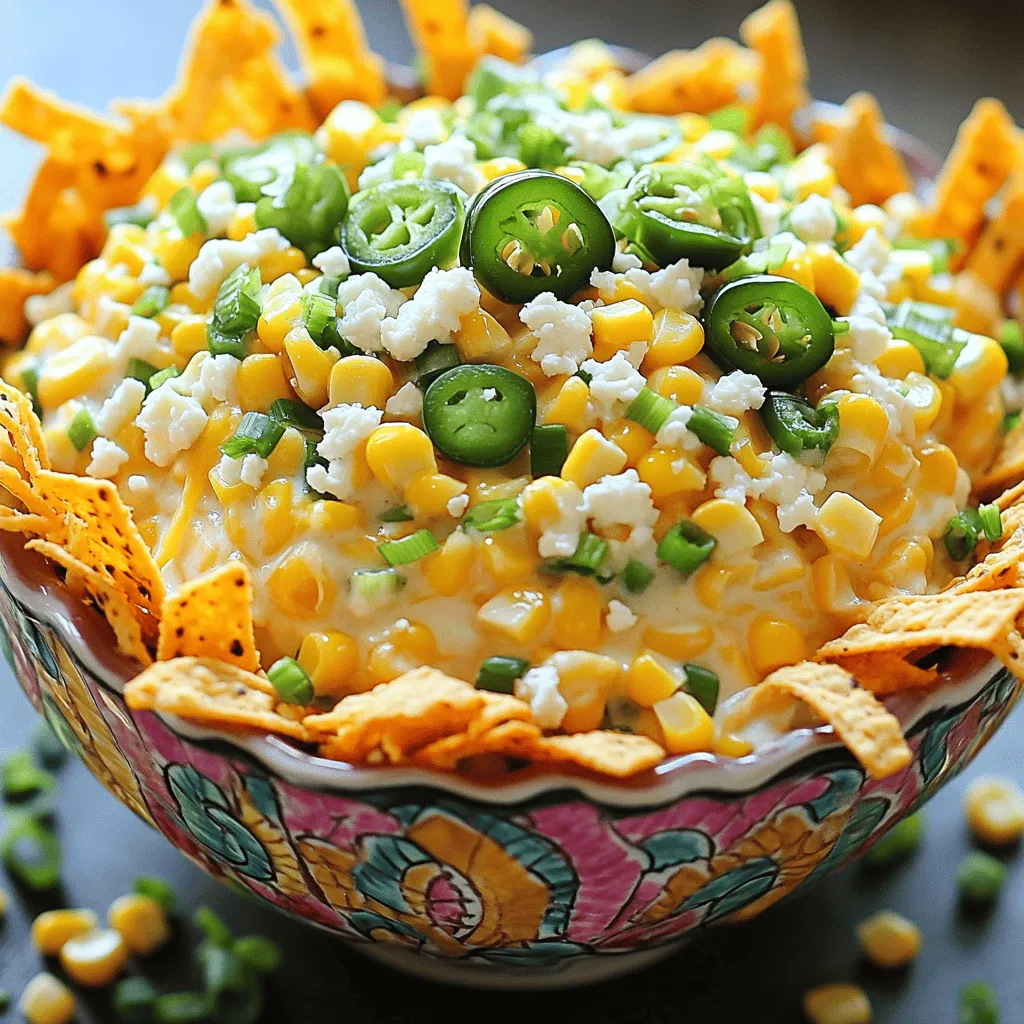 Let's dive into the tasty ingredients you'll need for Jalapeno Popper Corn Salad. This dish is full of flavor and easy to whip up. - 3 cups fresh corn kernels (or 2 cans of corn, well-drained) - 1 cup diced jalapeños (fresh or pickled) - 1 cup cream cheese, softened - 1 cup shredded sharp cheddar cheese - ½ cup crumbled feta cheese - ½ cup green onions, finely chopped - ¼ cup mayonnaise - 2 tablespoons fresh lime juice - 1 teaspoon garlic powder - Salt and black pepper, to taste - Optional: ¼ cup crispy tortilla strips for garnish Each ingredient plays a vital role in shaping the salad's flavor. Fresh corn brings sweetness and crunch. Jalapeños add heat, while cream cheese and cheddar give that rich, creamy texture. Feta lends a tangy note, and lime juice brightens everything up. Don't forget the green onions for a fresh kick. If you want extra crunch, consider adding crispy tortilla strips as a garnish. They make the dish look appealing and fun. For the full recipe, you'll find clear steps to combine these ingredients into a delightful salad. Enjoy making this dish! 1. First, grab a spacious mixing bowl. Combine 1 cup of softened cream cheese and ¼ cup of mayonnaise. Mix them until smooth and creamy. This base gives your salad a rich texture. 2. Next, add 2 tablespoons of fresh lime juice, 1 teaspoon of garlic powder, and a pinch of salt and black pepper. Stir well to blend all the flavors. The lime juice adds a nice zing. 3. Now, gently fold in 1 cup of diced jalapeños, 3 cups of fresh corn kernels, 1 cup of shredded sharp cheddar cheese, ½ cup of crumbled feta cheese, and ½ cup of finely chopped green onions. Mix until everything is well coated in the creamy base. 4. Cover the bowl with plastic wrap and chill the salad in the fridge for at least 30 minutes. This helps the flavors blend together. 5. Before serving, taste the salad. Adjust the seasoning with more salt or pepper if needed. 6. For a crunchy finish, garnish with ¼ cup of crispy tortilla strips. You can either fold them in or sprinkle them on top. Enjoy this Jalapeno Popper Corn Salad with friends! For the full recipe, click here. To make your Jalapeno Popper Corn Salad more exciting, adjust the spice levels. If you want heat, use fresh jalapeños. For a milder taste, pickled jalapeños work well. Remember, the seeds hold most of the spice, so remove them if you want less heat. Chilling the salad is key. Let it rest in the fridge for at least 30 minutes. This step helps the flavors mix and deepen. The coolness also makes it refreshing, especially on warm days. You can also integrate extra toppings for more texture. Consider adding crispy tortilla strips right before serving. They add a nice crunch that contrasts with the creamy base. You could also sprinkle some extra green onions or crumbled feta on top for added flavor. When serving, use a colorful decorative bowl. A bright bowl makes your salad pop and draws attention. To enhance the look, add vibrant garnishes. Sprinkle extra cheese and diced jalapeños on top for color and texture. You can also arrange crispy tortilla strips around the edge of the bowl. This adds a delightful crunch and makes the dish look appealing. The more inviting it looks, the more people will want to dig in. Enjoy making your Jalapeno Popper Corn Salad shine! For the complete recipe, check out the [Full Recipe]. {{image_4}} You can change the cheese in this salad for a new taste. Try using Monterey Jack or pepper jack for added spice. Cream cheese adds creaminess, but you could swap it for Greek yogurt for a healthier option. Adding protein is simple. Diced grilled chicken or crispy bacon can make your salad heartier. Both options work well with the creamy dressing and bright flavors. For those who enjoy heat, you can alter spice levels. Use poblano peppers for milder heat or serrano peppers for a stronger kick. These changes can help you customize the salad to your liking. For a fun twist, make it Southwestern-style by adding black beans. They add fiber and make the dish more filling. Mix in drained, rinsed black beans with the corn and cheese. You can also try a Mediterranean spin. Add sliced olives and fresh herbs like parsley or dill. This will give the salad a fresh and bright flavor. Both variations keep the essence of the original while making it unique. Explore these variations to find your favorite version of Jalapeno Popper Corn Salad. For the full recipe, check the earlier section. To keep your Jalapeno Popper Corn Salad fresh, use an airtight container. This prevents air from spoiling the flavors. You can store it in the fridge for up to three days. After that, the taste and texture may change. If you want to freeze the salad, try this tip. Place it in a freezer-safe container. Make sure to leave some space at the top, as it will expand. You can freeze it for up to a month. When you’re ready to eat, move it to the fridge to thaw overnight. For the best texture, avoid refreezing it after thawing. Enjoy it fresh for the best flavor! How can I make Jalapeno Popper Corn Salad spicier? You can add more diced jalapeños to the salad. If you like heat, use fresh jalapeños. You can also mix in some diced serrano or habanero peppers for an extra kick. Adjust the spice to fit your taste! Can I make this salad ahead of time? Yes, you can make this salad a day before serving. Just store it in the fridge, covered. This way, the flavors blend well, and you save time. Just give it a quick stir before you serve it. What can I serve with Jalapeno Popper Corn Salad? This salad pairs well with grilled chicken, tacos, or burgers. It also goes great with a side of tortilla chips or as a topping for nachos. You can serve it at parties or barbecues for a fun twist. Can I use frozen corn instead of fresh? Yes, frozen corn works well! Just thaw it first and drain any excess water. This saves time and still gives you great flavor and texture. Is there a substitute for cream cheese? If you want a lighter option, use Greek yogurt or cottage cheese. You can also try using a dairy-free cream cheese for a vegan twist. Just make sure it has a similar texture to keep the salad creamy. For the full recipe, check out the [Full Recipe]. You now have a simple guide to making Jalapeno Popper Corn Salad. We covered the ingredients, easy steps, and clever tips to boost flavor. Feel free to switch ingredients or add new ones for your taste. Storing this salad is easy, whether in the fridge or freezer. This dish is festive, creamy, and full of flavor. It’s perfect for any gathering. Enjoy making it and sharing it with friends and family. You can customize it to fit your style!