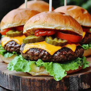 To make great air fryer hamburgers, you need a few key ingredients: - 1 lb ground beef (80/20 for optimal juiciness) - 1 teaspoon garlic powder - 1 teaspoon onion powder - 1 teaspoon smoked paprika - Salt and freshly cracked black pepper to taste - 4 slices of sharp cheddar cheese - 4 soft hamburger buns - Fresh lettuce leaves - 1 large ripe tomato, sliced into rounds - Crunchy pickles, for topping - Ketchup and mustard, for serving These ingredients create a tasty and juicy burger. Each component adds flavor and texture to the final dish. For the best flavor, choose ground beef with 20% fat content. This blend keeps the burger juicy and tasty. If you use lean beef, your burger may end up dry. Look for fresh ground beef from your local butcher or grocery store. You can customize your burgers with various toppings. Some popular options include: - Fresh lettuce leaves - Slices of ripe tomato - Crunchy pickles - Creamy mayonnaise - Ketchup and mustard Feel free to get creative! You can add avocado, grilled onions, or spicy jalapeños. The choice is yours, so make it unique! For the full recipe, check out the details above. To start, grab a large mixing bowl. Add 1 pound of ground beef, 1 teaspoon of garlic powder, 1 teaspoon of onion powder, and 1 teaspoon of smoked paprika. Sprinkle in salt and pepper to taste. Use your hands to mix everything gently. Be careful not to overmix; this keeps the meat tender. Now, divide the beef mixture into four equal parts. Shape each part into a patty. Make each patty a bit larger than the buns. Press your thumb into the center of each patty to make a small dent. This helps the patties cook evenly and prevents them from bulging. Preheat your air fryer to 350°F (175°C) for about 5 minutes. Once ready, place the patties in the air fryer basket. Make sure not to crowd them. Cook for around 10 minutes. After that, flip the patties and add a slice of cheddar cheese on top of each. Cook for an additional 3 to 5 minutes. The cheese should melt and the patties should be cooked to your liking. While they cook, you can toast the hamburger buns. A light toast adds a nice crunch. Now you are ready to assemble your tasty burgers! To make juicy patties, choose ground beef with 20% fat. This fat gives flavor and keeps the meat moist. When mixing, use your hands gently. Overworking the meat makes it tough. Shape each patty a bit bigger than the bun. Make a small dent in the center to stop bulging. Preheat your air fryer to 350°F (175°C) for five minutes. Preheating ensures even cooking and a nice crust. It helps to seal in the juices and gives that perfect bite. Toasting buns adds a nice crunch. You can use a toaster or a skillet. Just toast them lightly; you want them warm and golden. A toasted bun holds up better to juicy toppings. Enjoy your burgers with the added texture of a crispy bun! {{image_4}} You can swap ground beef for other proteins. Try ground turkey, chicken, or lamb. These options provide different flavors and textures. For a leaner choice, ground turkey works well. It needs more seasoning, so add extra spices. Ground chicken is juicy and mild, perfect for everyone. Lamb offers a rich taste that pairs well with mint or yogurt sauces. Experiment with unique spices to make your burgers pop. Instead of just garlic and onion powder, try adding cumin or chili powder. These spices give your patties a warm kick. For an Asian twist, mix in soy sauce and ginger. Smoked paprika adds depth and a hint of sweetness. Don’t be afraid to mix and match! Your creativity makes each burger special. Vegetarians and vegans can enjoy burgers too! Use black beans, chickpeas, or lentils as the base. Mash them and mix in breadcrumbs to hold the patties together. Add minced onions, garlic, and spices for flavor. You can also try store-bought veggie patties. They come in various flavors and are easy to cook in the air fryer. Top them with your favorite veggies and sauces for a satisfying meal. To store leftover hamburgers, let them cool down first. Wrap each burger tightly in plastic wrap. You can also use airtight containers for extra protection. Keep them in the fridge for up to three days. If you want to keep them longer, freezing is a great option. When you're ready to enjoy your leftover burgers, reheating them is simple. Use your air fryer for the best results. Set the temperature to 350°F (175°C) and heat them for about 5 minutes. This method keeps the burgers juicy and warms them evenly. Avoid using the microwave, as it can make them dry out. Freezing hamburgers is easy and a smart way to save time. After cooking, let the burgers cool completely. Place them in a single layer on a baking sheet. Freeze them for a few hours until firm, then transfer to a freezer bag. Label the bag with the date. You can safely keep frozen hamburgers for up to three months. When ready to eat, cook from frozen in your air fryer. This method ensures a quick and tasty meal. For the full recipe, check out the Air Fryer Juicy Gourmet Hamburgers section. Yes, you can cook frozen hamburger patties in the air fryer. Set the temperature to 380°F (193°C). Cook for 15-20 minutes. Flip the patties halfway through to ensure even cooking. Always check that they reach an internal temperature of 160°F (71°C) for safety. Cooking frozen patties saves time. You don’t need to thaw them first. Just make sure to adjust the cooking time. This makes an easy meal on busy days. Set your air fryer to 350°F (175°C) for hamburgers. This temperature cooks the patties evenly. It helps to keep them juicy and flavorful. Preheating the air fryer for about 5 minutes is key. This ensures the heat is consistent when you add the patties. You’ll get that perfect, crispy outer layer while keeping the inside tender. To check if hamburgers are done, use a meat thermometer. Insert it into the center of a patty. It should read 160°F (71°C) for safety. You might also check the color. The meat should be brown inside, with no pink. Juices should run clear. If you follow these steps, your burgers will be safe and delicious. Air fryer hamburgers are a simple and tasty meal. We covered the best ingredients, like quality ground beef and fun toppings. I shared easy steps for preparing, shaping, and cooking patties to juicy perfection. Don't forget the tips for preheating and toasting buns. You can also explore different proteins, seasonings, and even vegetarian options. Finally, proper storage and reheating tips help keep your leftovers fresh. Enjoy making your delicious air fryer burgers!
