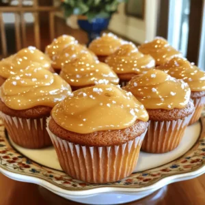 Gooey Salted Caramel Cupcakes are a sweet dream come true. They combine fluffy cake with rich caramel. Each bite offers a burst of flavor. This recipe is easy to follow and yields 12 cupcakes. - 1 ½ cups all-purpose flour - 1 teaspoon baking powder - ½ teaspoon baking soda - ½ teaspoon salt - ½ cup unsalted butter, softened at room temperature - 1 cup granulated sugar - 2 large eggs, at room temperature - 1 teaspoon pure vanilla extract - ½ cup buttermilk, at room temperature - ½ cup salted caramel sauce (store-bought or homemade) - Sea salt flakes for topping For the best results, I recommend using these brands: - All-purpose flour: King Arthur Flour - Unsalted butter: Challenge Butter - Granulated sugar: Domino Sugar - Salted caramel sauce: Ghirardelli or homemade These brands ensure quality and flavor. Using high-quality ingredients makes a big difference in taste. First, set your oven to 350°F (175°C). This helps the cupcakes bake evenly. Next, grab a standard muffin tin and line it with fun cupcake liners. This makes cleanup easy and adds a nice touch to your cupcakes. In a medium bowl, combine the dry ingredients: 1 ½ cups all-purpose flour, 1 teaspoon baking powder, ½ teaspoon baking soda, and ½ teaspoon salt. Use a whisk to mix them well. This step ensures that all the leavening agents work together when you bake. In a large bowl, take ½ cup of softened unsalted butter and 1 cup of granulated sugar. Using an electric mixer, cream them together on medium speed for about 3-4 minutes. The mix should look light and fluffy. This step adds air to your batter, making your cupcakes soft. Add the eggs one at a time to the fluffy butter and sugar mix. Make sure to mix well after each egg. Then, stir in 1 teaspoon of pure vanilla extract. Gradually add the dry mix and ½ cup of buttermilk, starting and ending with the flour. Mix until combined. Be careful not to overmix, as it can make the cupcakes tough. Now for the fun part! Carefully fold in ½ cup of salted caramel sauce into the batter. This creates a beautiful marbled effect. Next, fill each muffin liner about two-thirds full with the batter. Place the muffin tin in the oven and bake for 18-20 minutes. They are ready when a toothpick comes out clean or with a few moist crumbs. After baking, cool them in the tin for 5 minutes before moving to a wire rack. Finally, drizzle more salted caramel on top and sprinkle sea salt flakes. Enjoy your gooey salted caramel cupcakes! Check out the Full Recipe for all the details. To get the best texture, measure your ingredients carefully. Use a kitchen scale if you can. Make sure your butter is soft, not melted. Cream the butter and sugar well until light and fluffy. This adds air and makes your cupcakes rise. When mixing the wet and dry ingredients, combine them gently. Overmixing can make the cupcakes tough. One common mistake is not using room temperature ingredients. Cold eggs and milk can lead to uneven mixing. Another error is filling the cupcake liners too much. Aim for two-thirds full to allow space for rising. Be sure to check the baking time. Ovens can vary, so a toothpick test is key. If it comes out clean, your cupcakes are ready! Presentation matters! Once your cupcakes are cool, drizzle extra salted caramel on top. It adds a nice look and flavor. Use a piping bag for a neat design. You can also sprinkle sea salt flakes on top for a gourmet touch. For a fun display, arrange them on a colorful platter. Serve with a small pitcher of salted caramel sauce for fun. For the complete recipe, check the Full Recipe section above. {{image_4}} You can play with flavors in gooey salted caramel cupcakes. For a twist, use chocolate cake batter instead of vanilla. This rich flavor pairs well with caramel. You can also add a hint of espresso powder for a coffee kick. It boosts the flavor and gives a lovely depth. Another option is to mix in some chopped nuts, like pecans or walnuts. They add a nice crunch and a nutty flavor to your cupcakes. If you love fruit, try adding fresh raspberries or banana slices. Their sweetness contrasts nicely with the salty caramel. You can still enjoy these cupcakes with gluten-free flour. Use a 1:1 gluten-free flour blend. Look for blends that contain xanthan gum. This gives your cupcakes the same texture. Just follow the same measurements in the Full Recipe. Make sure to check all other ingredients. Some brands of baking powder and sugar may contain gluten. Always read the labels carefully to ensure everything is safe. To make vegan gooey salted caramel cupcakes, replace eggs with flax eggs. Mix one tablespoon of ground flaxseed with three tablespoons of water. Let it sit for five minutes to thicken. For butter, use coconut oil or vegan butter. Substitute buttermilk with plant-based milk mixed with a splash of vinegar. This gives you a similar acidity. Lastly, choose dairy-free caramel sauce for drizzling on top. These variations keep the spirit of gooey salted caramel cupcakes while catering to different diets. To keep your gooey salted caramel cupcakes fresh, store them in an airtight container. Place a piece of wax paper between layers to prevent sticking. Keep them at room temperature for up to three days. If you want to enjoy them later, refrigeration is an option. Just remember to let them sit out for a bit before eating. Freezing these cupcakes is easy and smart. Wrap each cupcake tightly in plastic wrap. Then, place them in a freezer-safe bag or container. They can last up to three months in the freezer. Just make sure to label the bag with the date. When you're ready to enjoy, let them thaw at room temperature. To reheat your cupcakes, use a microwave. Heat them for about 10 to 15 seconds. This warms them without drying them out. You can also place them in a preheated oven at 350°F (175°C) for a few minutes. This method revives the texture and flavor nicely. Drizzle with extra salted caramel sauce before serving for a delicious touch! You can tell the cupcakes are done when a toothpick inserted in the center comes out clean or with a few moist crumbs. The edges will also look golden brown. If you see wet batter on the toothpick, give them a few more minutes. Remember, they will continue to cook a bit after you take them out. Yes, you can absolutely use homemade salted caramel sauce! In fact, it can add an extra touch of love to your cupcakes. Just make sure it's thick enough to hold its shape. You want it to swirl beautifully in the batter and on top. If you don’t have buttermilk, you can easily make a substitute. Mix one cup of milk with one tablespoon of white vinegar or lemon juice. Let it sit for about five minutes until it thickens slightly. This will give you that tangy flavor and moisture that buttermilk provides. You can bake the cupcakes a day in advance. Store them in an airtight container at room temperature. For longer storage, freeze them. Wrap each cupcake in plastic wrap and then place them in a freezer-safe bag. When you're ready to enjoy, let them thaw at room temperature. Drizzle with salted caramel just before serving for the best taste! In this post, we covered all you need to know to make amazing cupcakes. We discussed the full recipe, the best ingredients, and how to mix them properly. I shared tips for texture and common mistakes to avoid. You also found ways to customize flavors, learn storage tips, and answered frequent questions. Remember, the joy of baking is all about experimentation. Try new flavors and have fun with it! Enjoy your baking journey!