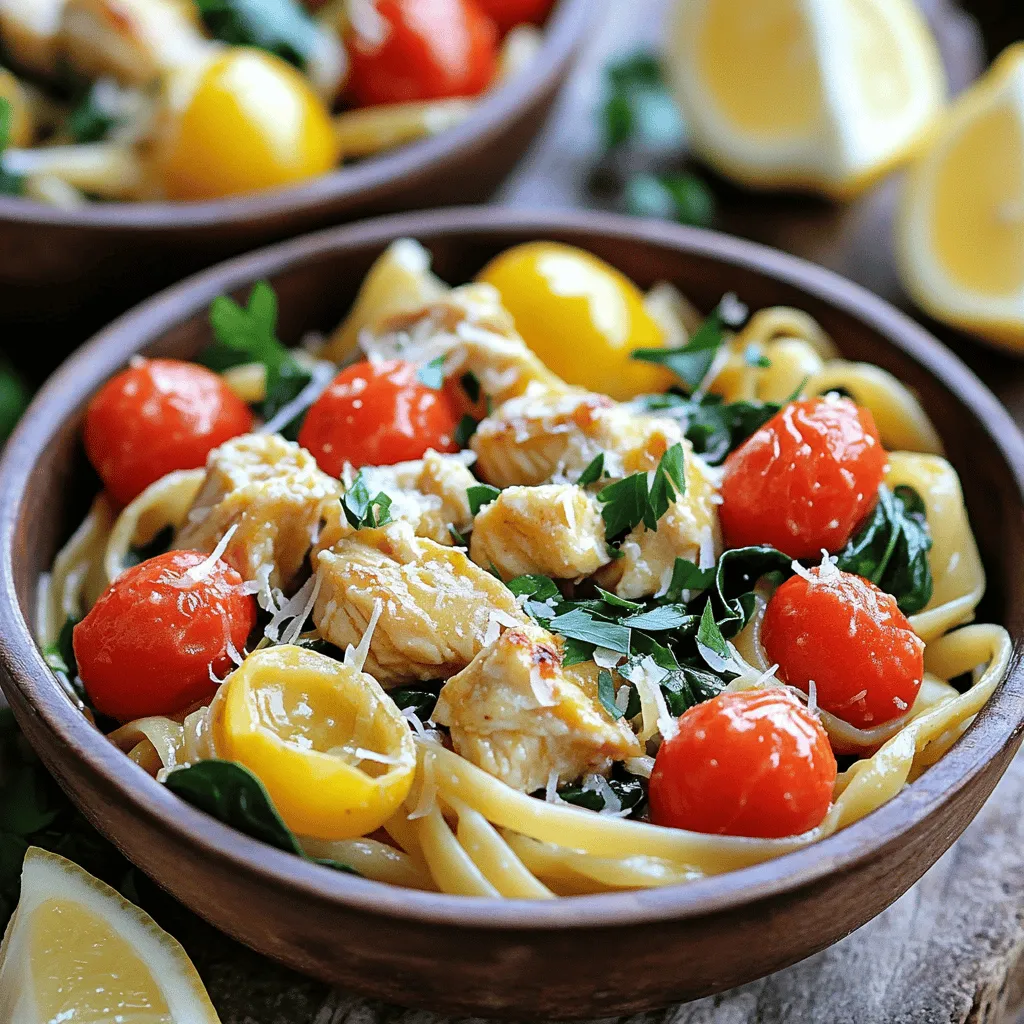 - 400g linguine pasta - 2 boneless, skinless chicken breasts, diced into bite-sized pieces - 4 tablespoons cowboy butter - 1 teaspoon smoked paprika - ½ teaspoon cayenne pepper (adjust to spice preference) - 1 tablespoon fresh lemon juice - 1 cup cherry tomatoes, halved - 1 cup fresh baby spinach - Fresh parsley, chopped (for garnish) - Grated Parmesan cheese, for serving Cowboy Butter Chicken Linguine is a fantastic dish. The main ingredients create a tasty base. I love using fresh linguine pasta. It gives a nice texture and flavor. Next, we need chicken breasts. Dicing them into small pieces helps them cook quickly. Finally, cowboy butter adds a rich taste. Now, let’s talk about spices. Smoked paprika brings a warm, smoky flavor. Cayenne pepper adds a kick. You can adjust the amount to match your taste. Fresh lemon juice brightens the dish. It balances the richness of the butter and chicken. For vegetables, cherry tomatoes add sweetness. They burst with flavor when cooked. Baby spinach adds a pop of color and nutrition. Fresh parsley gives a fresh taste and a nice finish. Lastly, Parmesan cheese is a must for serving. It melts beautifully and enhances the dish. You can find the Full Recipe for making this delicious meal. Enjoy creating this cowboy-inspired pasta dish! Start by boiling a large pot of water. Add a generous pinch of salt. This helps flavor the pasta. Once the water boils, add 400g of linguine. Cook it until it is al dente, following the package instructions. Do not forget to reserve about ½ cup of the pasta water before draining. This starchy water is crucial for making your sauce creamy later. For the cowboy butter, you need a few ingredients. In a small bowl, mix 4 tablespoons of softened butter. Add 1 teaspoon of garlic powder, 1 teaspoon of chopped herbs, and a pinch of salt. Stir well until blended. This cowboy butter adds a rich flavor to your dish. To make it even better, use fresh herbs like parsley or chives. Grab a large skillet and heat it over medium heat. Add 2 tablespoons of your cowboy butter. Let it melt and bubble. Next, add 2 diced chicken breasts. Season them with salt, black pepper, smoked paprika, and cayenne pepper. Cook the chicken for about 5-7 minutes. Stir often until the chicken is golden brown. Once cooked, remove the chicken from the skillet and set it aside. In the same skillet, add the rest of the cowboy butter. Toss in 4 minced garlic cloves and sauté for about 1 minute. When the garlic smells good, add 1 cup of halved cherry tomatoes. Cook them for 2-3 minutes until they are soft. Now, return the cooked chicken to the skillet. Add 1 cup of fresh baby spinach to the mix. Toss everything together for 2 minutes until the spinach wilts. If it looks too dry, add the reserved pasta water a little at a time. This helps create the perfect sauce. Finally, gently fold the drained linguine into the skillet. Add 1 tablespoon of fresh lemon juice to brighten the flavors. Mix well until everything is combined. Taste and adjust with more salt and black pepper if needed. For the full recipe, check out the complete instructions that guide you step-by-step through this delicious dish! Adjusting spice levels You can control the heat in this dish. If you like it spicy, add more cayenne pepper. For a milder version, reduce the cayenne to a pinch. This way, you make it just right for your taste. Optimal cooking times for chicken Cook the chicken for about 5 to 7 minutes. It should be golden brown and fully cooked. Use a meat thermometer to check that it reaches 165°F. This ensures it is safe to eat and perfectly juicy. Best ways to plate the dish When serving, use shallow bowls for a nice look. Twirl the linguine into nests for a fun presentation. Add the chicken and veggies on top, making it colorful and inviting. Optional garnishes for added flavor Sprinkle fresh parsley and grated Parmesan cheese on top. A squeeze of lemon juice brightens the dish even more. You can also serve lemon wedges on the side. This adds a fresh kick to every bite. For the complete recipe, check out the [Full Recipe]. {{image_4}} For those needing gluten-free options, you can swap the linguine with gluten-free pasta. Many brands offer great alternatives made from rice or corn. Just follow the cooking times on the package. This way, you can enjoy Cowboy Butter Chicken Linguine without worry. If you prefer a vegetarian dish, try using tempeh or chickpeas instead of chicken. Both options provide protein and absorb flavors well. Sauté them just like you would the chicken. This keeps the dish hearty and satisfying. To make your Cowboy Butter Chicken Linguine even tastier, consider adding different herbs or spices. Fresh basil or oregano can bring a burst of flavor. Just chop them finely and mix them in with the garlic. You can also add extra vegetables to the mix. Zucchini, bell peppers, or even mushrooms fit well in this dish. Just sauté them alongside the garlic and tomatoes. This not only adds color but also boosts the nutrition. Try out these variations and make it your own. For the full recipe, check out the Cowboy Butter Chicken Linguine recipe. To keep your Cowboy Butter Chicken Linguine fresh, follow these tips: - Use airtight containers: Place leftovers in airtight containers. This helps seal in moisture. - Refrigerate promptly: Store the dish in the fridge within two hours of cooking. This keeps bacteria from growing. - Consume within three days: For the best taste and safety, eat leftovers within three days. After that, the flavor may fade. To keep the dish fresh longer, consider freezing it. Portion the linguine into freezer-safe bags. Remove as much air as possible before sealing. This can last up to three months in the freezer. When it’s time to enjoy your leftovers, use these reheating methods: - Stovetop method: Place the linguine in a skillet over medium heat. Add a splash of water or broth to keep it moist. Stir often until warmed through. - Microwave method: Place the linguine in a microwave-safe bowl. Cover it with a damp paper towel. Heat in 30-second intervals until hot, stirring in between. Avoid common mistakes like reheating on high heat. This can dry out the pasta and chicken. Instead, use low to medium heat to keep the flavors intact. For the full recipe, check out Cowboy Butter Chicken Linguine. Cowboy butter is a tasty blend of butter, herbs, and spices. It adds flavor to dishes like our Cowboy Butter Chicken Linguine. To make it, you need: - 4 tablespoons softened butter - 1 teaspoon garlic powder - Fresh herbs (like parsley and chives) - A pinch of salt Mix these ingredients in a bowl until smooth. This buttery mix gives your meal a rich taste and makes cooking fun! Yes, you can! If you don’t have linguine, try these options: - Spaghetti - Fettuccine - Penne - Farfalle These pastas will work well with the chicken and cowboy butter sauce. You can pick your favorite! To add heat, adjust the cayenne pepper. Start with less than half a teaspoon. Taste the dish, then add more if you want a kick. Here are some other ideas: - Add crushed red pepper flakes. - Use spicy sausage instead of chicken. - Serve with hot sauce on the side. These options let you control the spice level just the way you like it. Complete your meal with tasty sides. Here are a few ideas: - Garlic bread for a crunchy bite. - A fresh green salad to balance the meal. - Roasted vegetables for extra flavor. These sides will make your meal feel special and satisfying! If you want the full recipe, check out the Cowboy Butter Chicken Linguine. Cowboy Butter Chicken Linguine combines simple ingredients for a flavorful dish. We learned about the key components like chicken, pasta, and cowboy butter, as well as spices and fresh veggies. Each step showed how to cook and mix everything perfectly. Remember, you can adjust spices and make variations to suit your taste. Store leftovers wisely to enjoy later. Embrace this dish in your kitchen and savor the unique flavors it offers. Cooking can be fun and tasty with the right guide!