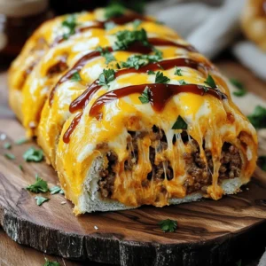 - 1 lb (450g) ground beef - 1 cup shredded cheddar cheese - 1 cup shredded mozzarella cheese The main stars of this dish are the ground beef and cheese. Ground beef gives a rich flavor and texture. Cheddar and mozzarella add creaminess and a delightful stretch. Together, they create a filling that is hard to resist. - 1/2 cup cream cheese, softened - 1/2 cup plain breadcrumbs - 1/4 cup fresh parsley, finely chopped - 1 teaspoon garlic powder - 1 teaspoon onion powder - Salt and freshly ground black pepper to taste To hold everything together, I use cream cheese and breadcrumbs. Cream cheese adds a smooth texture, while breadcrumbs help the roll keep its shape. Fresh parsley brightens up the beef mix. Garlic and onion powders bring depth to the flavor. Don’t forget to season with salt and pepper for balance. - 1 egg, lightly beaten (for binding) - 1/4 cup barbecue sauce (for topping) Adding an egg helps bind the mixture even more. This step is optional but highly recommended. If you love a sweet and tangy flavor, spread barbecue sauce on top before baking. It adds a nice glaze and extra taste to the roll. For the full recipe, check out the Ultimate Cheesy Ground Beef Roll. 1. Preheat the Oven: First, set your oven to 375°F (190°C). This heat will cook the roll just right. Next, line a baking sheet with parchment paper. This step helps prevent sticking and makes cleanup easy. 2. Mix the Filling: In a large bowl, combine the ground beef with the cheeses. Add the cream cheese and breadcrumbs too. This mix brings great flavor and texture! 1. Season the Beef Mixture: Now, add fresh parsley, garlic powder, onion powder, and salt and pepper. Make sure to mix everything well. This helps the flavors blend together. 2. Rolling and Sealing Techniques: On a clean surface, lay out plastic wrap or parchment paper. Place the beef mix in the center and shape it into a rectangle about 1/2 inch thick. Roll it tightly from one end to the other. Pinch the ends to seal the filling inside. 1. Baking Time and Temperature: Place your roll seam-side down on the baking sheet. Spread barbecue sauce on top for extra flavor. Bake for 35-40 minutes. The roll is ready when it reaches 160°F (71°C) inside. 2. Resting and Slicing for Serving: After baking, let the roll rest for about 5 minutes. This step keeps it juicy. Then, slice it into pieces of your choice. Enjoy your cheesy ground beef roll! For the full recipe, refer to the Ultimate Cheesy Ground Beef Roll. To get the right texture in your cheesy ground beef roll, you need a good mix. Start with your ground beef. It should be fresh and not too lean. Lean meat can dry out during cooking. Binding ingredients are key. The egg and cream cheese hold everything together. If your mixture is too dry, it will fall apart. If it's too wet, it won't hold shape. Aim for a thick, but workable, consistency. Adding spices and herbs can boost the flavor. I always use garlic powder and onion powder. They add depth to the beef. Fresh parsley gives a nice, bright note. You can also try adding smoked paprika for a bit of warmth. For cheese flavor, use a mix of cheddar and mozzarella. Cheddar adds sharpness, while mozzarella gives that gooey stretch. If you want it extra cheesy, add more cheese to the filling. Serving your beef roll can be fun! Slice it into thick portions and place them on a wooden platter. This adds a rustic touch. To make it pop, garnish with fresh parsley. Consider pairing it with a crisp salad or roasted veggies. It adds color and nutrition. Use a nice plate to show off those cheesy layers. A drizzle of barbecue sauce on top can make it look mouth-watering. For the full recipe, check the details above! {{image_4}} You might want to switch up the ground beef. Try ground turkey or chicken for a lighter meal. You can even use lentils or mushrooms for a tasty vegetarian option. Cheese is also flexible. If you love Swiss or gouda, feel free to mix them in. Experimenting with cheese can add a fun twist to your roll. Add extra spices like paprika or cumin to change the flavor. A splash of hot sauce can also bring some heat. Adding a few tablespoons of Worcestershire sauce can deepen the taste. Don’t forget veggies! Chopped spinach, bell peppers, or mushrooms can boost nutrition. Mix them into your filling to make your roll even more delightful. Pair your cheesy ground beef roll with fresh salad. A side of roasted veggies works well too. You can also serve it with a warm bread roll for a complete meal. For drinks, try a light red wine or iced tea. These pair nicely with the rich flavors of the roll. Explore these ideas for a well-rounded dinner! To keep your cheesy ground beef roll fresh, store it in the fridge. Use an airtight container or wrap it tightly with plastic wrap. This keeps moisture in and prevents it from drying out. You can store it for up to three days. After that, the quality may drop, and it might not taste as good. You can freeze the roll either before or after cooking. If you freeze it before cooking, shape it and wrap it tightly. Use plastic wrap, then foil to prevent freezer burn. If you freeze it after baking, let it cool completely first. Then, wrap it tightly and place it in a freezer-safe bag. It can last up to three months in the freezer. To thaw, place it in the fridge overnight. For quick thawing, you can use the microwave on defrost. After thawing, reheat according to the instructions below. To keep the roll tasty and moist, reheating is key. The best way is to use the oven. Preheat your oven to 350°F (175°C). Place the roll in an oven-safe dish and cover it with foil. This helps keep the moisture in. Heat for about 20 minutes or until warmed through. You can also use the microwave for quick reheating. Place slices on a microwave-safe plate and cover with a damp paper towel. Heat in short bursts of 30 seconds until warm. However, this method may make the roll less crispy compared to the oven. For the best flavor and texture, I recommend using the oven when possible. Enjoy your cheesy ground beef roll! You can check the internal temperature. It should reach 160°F (71°C). Use a meat thermometer for accuracy. Stick it in the center of the roll. This helps ensure the beef is safe to eat. If it’s not at that temperature, continue baking. Yes, you can prepare the beef roll in advance. Mix the filling and shape the roll. Then cover it tightly in plastic wrap. Store it in the fridge for up to 24 hours. This saves time on busy days. You can also freeze it for longer storage. Just remember to thaw it before baking. I love pairing this roll with simple sides. Here are some great options: - Steamed broccoli - Mashed potatoes - A crisp garden salad - Roasted vegetables - Garlic bread For drinks, you can serve soda, iced tea, or even a nice red wine. These pair nicely with the flavors of the beef roll. This blog post covered how to make a delicious cheesy ground beef roll. You learned about the main ingredients, like ground beef and cheese, and how they come together. We discussed preparation, shaping, and cooking to ensure perfect results. Plus, I shared tips for flavor and texture, along with variations and storage ideas. Try adding your unique twist to this recipe. Enjoy your cooking adventure and share the joy of this tasty dish!