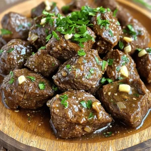 - 1.5 lbs beef sirloin or tenderloin - 1/2 cup unsalted butter - 4 cloves garlic - 1 teaspoon dried thyme - 1 teaspoon smoked paprika - 1 tablespoon soy sauce - 1 teaspoon freshly ground black pepper - Salt to taste - Fresh parsley for garnishing - Slow cooker - Large skillet - Slotted spoon - Serving platter To make Slow Cooker Garlic Butter Beef Bites, you need a few key ingredients. First, the beef is the star. I use 1.5 lbs of beef sirloin or tenderloin, cut into bite-sized pieces. This cut cooks tender and juicy in the slow cooker. Next, butter is vital for flavor. You will need 1/2 cup of unsalted butter. It melts nicely and helps the garlic blend well. Speaking of garlic, you will add 4 cloves, finely minced. Garlic gives this dish its rich, bold taste. For herbs, use 1 teaspoon of dried thyme. This adds a lovely earthiness. Smoked paprika is another must-have. It adds depth and a hint of smokiness. You will want 1 teaspoon of this spice. Now, let’s talk about seasonings and add-ins. You will need 1 tablespoon of soy sauce for a savory kick. I also recommend 1 teaspoon of freshly ground black pepper to enhance the flavors. Don’t forget salt to taste. Finally, fresh parsley adds color and freshness when you serve. For tools, make sure you have a slow cooker. A large skillet is also necessary to melt the butter and sauté the garlic. You will want a slotted spoon for serving, and a platter to display your tasty beef bites. For the full recipe, check out the details mentioned above. - Melt butter in a skillet. - Sauté minced garlic until fragrant. - Combine seasonings with garlic butter. Start by melting the unsalted butter in a large skillet over medium heat. This step is key to making the sauce rich and flavorful. Once the butter melts, add in the minced garlic. Sauté the garlic for about 1-2 minutes. You want it to be fragrant, but be careful not to let it burn. Next, add the dried thyme, smoked paprika, soy sauce, black pepper, and salt into the skillet. Stir the mixture well to combine all the flavors. This garlic butter mixture is what gives the beef bites their amazing taste. - Layer beef pieces evenly in slow cooker. - Pour garlic butter mixture over beef. - Stir to coat beef evenly. In your slow cooker, arrange the bite-sized beef pieces in a single layer. This helps them cook evenly. Carefully pour the garlic butter mixture over the beef. Make sure every piece gets some of that delicious sauce. Now, gently stir the beef and sauce together. You want every piece coated well. This step ensures that each bite is packed with flavor. - Cover and select cooking setting (low/high). - Cooking durations for tenderness. - Checking for doneness. Cover the slow cooker with its lid. Now, choose your cooking setting. You can cook on low for 6 hours or high for 3 hours. The low setting gives the beef a tender texture. To check for doneness, simply use a fork. The beef should be tender and easy to shred. When it’s done, use a slotted spoon to transfer the beef bites to a serving platter. Drizzle some of the remaining garlic butter sauce over the top. Finish with a sprinkle of fresh parsley for color and flavor. For the full recipe, check out the complete instructions! To get that rich garlic taste, use fresh garlic. I recommend four cloves, but you can add more. If you want a milder flavor, you can reduce the garlic. Adjust the salt and pepper to your liking. These small changes can make a big difference in taste. Marinating the beef in the garlic butter for a few hours can enhance the flavor even more. These beef bites pair well with mashed potatoes and steamed vegetables. You can also serve them with crusty bread to soak up the sauce. For a fun touch, use toothpicks for easy serving. Drizzle leftover garlic butter on top for added flavor. If you have any leftovers, you can add them to a salad or wrap them in a tortilla. One mistake is overcooking the beef. Check it often; it should be tender but not dry. Another error is not sautéing the garlic correctly. Sauté it until it smells great, but do not burn it. Lastly, be sure to stir the beef and sauce well in the slow cooker. This step ensures every bite is full of flavor. {{image_4}} To make this dish gluten-free, you can swap soy sauce for coconut aminos. Coconut aminos give a sweet, savory flavor. This change keeps your meal tasty while meeting dietary needs. You can add many vegetables to the slow cooker. Consider using: - Carrots - Bell peppers - Mushrooms - Zucchini These veggies add color and nutrition. Cut them into bite-sized pieces to cook evenly. You can place them at the bottom of the slow cooker. Add the beef and sauce on top. This method helps the veggies soak up flavors. Feel free to get creative with spices! You can try: - Cumin - Oregano - Chili powder These spices bring new tastes to your beef bites. Fresh herbs like rosemary or basil also enhance the flavor. Just add them toward the end of cooking to keep their bright taste. After enjoying your Slow Cooker Garlic Butter Beef Bites, let the leftovers cool. Use airtight containers to keep them fresh. Make sure to store the beef bites in the fridge. They will stay good for about three to four days. If you want to keep the beef bites longer, freezing is a great option. First, let the beef bites cool completely. Next, place them in freezer-safe bags. Try to remove as much air as possible before sealing. They can last up to three months in the freezer. When it's time to enjoy them again, thaw the beef bites in the fridge overnight. Reheating can bring the beef bites back to life. You can use a microwave or an oven. For the microwave, place the bites in a bowl and cover it loosely. Heat on low power to keep them tender. In the oven, set it to 350°F (175°C). Place the bites on a baking sheet, and cover with foil to keep them moist. This way, they stay flavorful and soft. Enjoy your meal! For the full recipe, check out the details above. Cooking beef bites in a slow cooker takes about 6 hours on low or 3 hours on high. The low setting allows the beef to become very tender. If you are short on time, use the high setting. Just keep an eye on the beef to ensure it stays juicy and flavorful. Yes, you can use frozen beef, but it will change the cooking time. Frozen beef takes longer to cook because it needs to thaw first. If you use frozen beef, add about an hour to the low setting and 30 minutes to the high setting. This will help ensure that the meat cooks evenly and absorbs all the delicious garlic butter flavor. You have many great options for sides! Here are some ideas: - Steamed broccoli or green beans - Mashed potatoes or rice - A fresh salad with vinaigrette - Crusty bread to soak up the sauce - Roasted vegetables for a colorful plate These sides will complement the rich flavors of the beef bites. For the full recipe, check out the details provided earlier! In this blog post, we covered how to make delicious garlic butter beef bites in a slow cooker. You learned about the main ingredients, tools needed, and step-by-step instructions. We also shared tips, variations, and storage info to enhance your cooking. Remember, pay attention to seasoning and cooking times for the best flavor. Enjoy this easy dish with your favorite sides and make it your own. Now, get cooking and savor every bite!