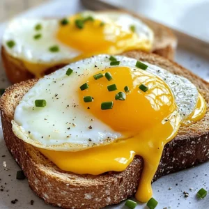 - 2 slices of whole grain bread - 2 large eggs - 2 slices of sharp cheddar cheese - 1 tablespoon unsalted butter, softened - Salt and pepper to taste - Optional: Fresh herbs (such as chives or parsley) for garnish To make delicious air fryer egg and cheese toast, you need simple ingredients. Whole grain bread gives a nice texture and flavor. Large eggs provide protein and richness. Sharp cheddar cheese adds a great taste that melts perfectly. You can use butter to spread on your bread. This step helps create a crispy crust. Salt and pepper enhance the flavor of the eggs. If you want, add fresh herbs for a bright touch. This recipe is all about balancing flavors and textures. Using quality ingredients makes a big difference. I always choose fresh eggs and good cheese. These choices elevate the dish. You can find everything at your local grocery store. For the full recipe, check out the details above. Enjoy cooking! Set your air fryer to 350°F (175°C). This step warms up the air fryer. It helps the toast cook evenly. Preheating makes the cooking time shorter and the toast tastier. Butter one side of each slice of bread. I use unsalted butter for a rich flavor. Spread the butter thickly to make a golden crust. This step is key for a delicious finish. Layer cheese and egg onto bread slices before air frying. Place a slice of sharp cheddar cheese on each buttered side. Crack one egg on top of the cheese. Be careful not to break the yolk. Season the egg with salt and pepper. Now, your toast is ready for the air fryer. Follow the [Full Recipe] for exact details. To keep your yolk from breaking, handle the eggs gently. Use fresh eggs, as they hold their shape better. Crack the egg close to the toast. This way, it lands softly on the cheese. If you want a firmer yolk, cook a bit longer. To ensure even cooking, space out your toast in the air fryer. Avoid stacking or overlapping the slices. This allows hot air to flow freely and cook all sides. If you have a small air fryer, cook in batches. I love adding a bit of seasoning for extra flavor. Try a pinch of smoked paprika or garlic powder on the eggs. Fresh herbs like chives or parsley add freshness, too. You can also sprinkle some red pepper flakes for heat. Get creative! Enjoy the full recipe for more ideas. {{image_4}} You can use many kinds of cheese for your toast. Sharp cheddar is a favorite, but here are some fun options: - Swiss cheese: It melts well and adds a nutty flavor. - Mozzarella: This cheese gives a gooey texture, perfect for cheese lovers. - Feta: Crumble this on top for a tangy twist. - Cream cheese: Spread it on the bread for a rich base before adding other toppings. Each cheese brings its flavor, so feel free to mix and match! The type of bread can change the taste of your toast. Here are some great choices: - Sourdough: This bread adds a tangy flavor and a hearty texture. - Rye bread: It has a strong taste that pairs well with eggs. - Bagels: Use a bagel instead of bread for a chewy, filling meal. - Gluten-free bread: Perfect for those with dietary needs. Try different breads to find your favorite combo! You can customize your egg and cheese toast with fun add-ins. Here are some ideas: - Avocado slices: They add creaminess and healthy fats. - Cooked bacon or ham: This adds protein and a savory punch. - Spinach or kale: These greens boost nutrition and flavor. - Hot sauce: A few drops can spice things up! Experiment with these toppings to make your toast unique and delicious. For the full recipe, check out the Air Fryer Egg and Cheese Toast! To store leftover egg and cheese toast, let it cool first. Place it in an airtight container. You can keep it in the fridge for up to three days. Make sure to separate layers with parchment paper to prevent sticking. For the best taste, reheat your toast in the air fryer. Set it to 350°F (175°C) and heat for about 3 to 5 minutes. This method keeps the bread crispy and warms the egg just right. Check it often to avoid overcooking. If you want to freeze the toast, assemble it without cooking. Wrap each piece tightly in plastic wrap, then place them in a freezer bag. They can stay frozen for up to a month. When ready to enjoy, thaw them overnight in the fridge, then air fry as usual. Yes, you can use different eggs. You can try duck eggs or quail eggs. Both have unique flavors. Just ensure their size fits your bread slice. For a vegan option, use a substitute like tofu or a flax egg. These swaps can change the taste and texture, so experiment to find your favorite! For a runny yolk, air fry for about 6 to 8 minutes. Start checking at 6 minutes. If you like it firmer, add a few more minutes. The cooking time can vary with different air fryers, so keep an eye on it. This method gives you that perfect creamy yolk. Yes, you can bake this dish in the oven. Preheat your oven to 375°F (190°C). Assemble the toast as before, then place it on a baking sheet. Bake for about 10 to 12 minutes. Check for doneness, and if you want the cheese extra bubbly, broil for a minute or two. It's a great option if you don’t have an air fryer. You now have a complete guide to making delicious air fryer egg and cheese toast. We covered main and additional ingredients, simple steps, and helpful tips. You can customize it with various cheeses and breads, plus explore storage options. This dish is quick, tasty, and perfect for busy mornings. Get creative with add-ins and enjoy your meals every day.