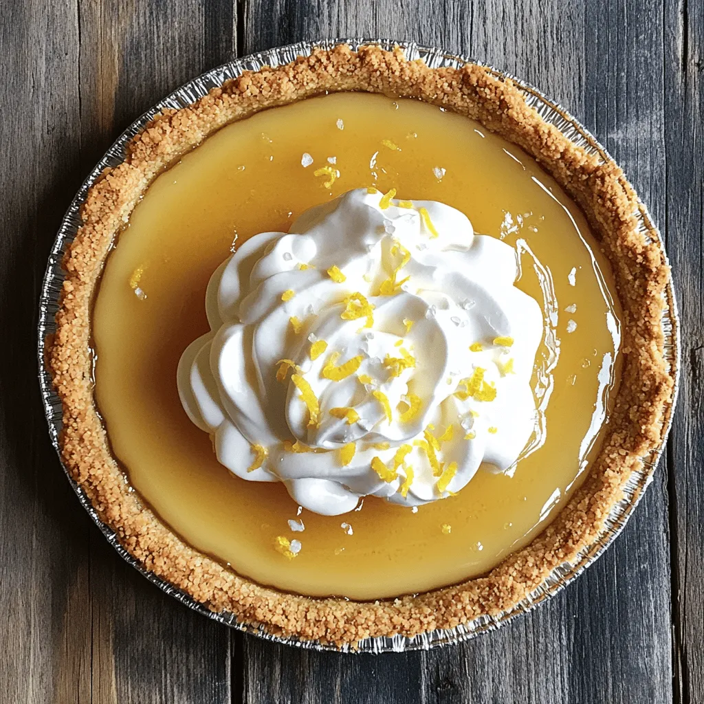 - 1 pre-made graham cracker pie crust - 1 cup high-quality honey (wildflower or clover recommended) - 2 tablespoons unsalted butter, melted - 1 cup heavy whipping cream - 3 large eggs, at room temperature - 1 teaspoon pure vanilla extract - 1/4 teaspoon fine sea salt (plus extra for garnish) - 1 tablespoon freshly squeezed lemon juice - Optional Garnish: Lightly sweetened whipped cream and zested lemon peel To make this salted honey pie, gather these simple yet rich ingredients. The quality of your honey is key. Wildflower and clover honeys bring great flavor. The graham cracker crust offers a crunchy base that pairs well with the sweet filling. The unsalted butter adds creaminess and depth to the pie. Heavy whipping cream creates a rich texture. Room temperature eggs help the pie set perfectly. Vanilla extract adds warmth and depth. Lemon juice balances sweetness and gives a fresh taste. The fine sea salt brings out all the flavors. Feel free to add whipped cream and lemon zest for garnish. These toppings add elegance and extra flavor. You can find the full recipe in this article. Enjoy the process of making this delightful pie! 1. Preheat your oven to 350°F (175°C). This step is key for even baking. 2. In a medium bowl, mix the honey and melted butter together. Whisk until smooth. 3. Next, add the heavy cream, eggs, vanilla, salt, and lemon juice. Whisk until the mix is smooth and a bit airy. This gives the pie a light texture. 1. Carefully pour the honey mixture into your graham cracker pie crust. Make sure it spreads evenly. 2. Bake in the oven for about 30-35 minutes. The edges should look set, while the center jiggles slightly. 3. After baking, let the pie cool on the counter for about 30 minutes. Then, put it in the fridge. Chill it for at least 2 hours. This helps it set perfectly. For the Full Recipe, refer back to the ingredients list and enjoy making this delightful pie! Using room temperature eggs is key for this pie. Cold eggs can make the batter lumpy. When eggs are at room temp, they mix more smoothly. This helps create a light and fluffy filling. Whisking the mixture well adds air. Air makes your pie light. I recommend whisking vigorously until you see bubbles form. This step is simple but very important for the pie's texture. You can swap honey for maple syrup if you want a different flavor. Maple syrup brings a unique taste and sweetness. For a lighter option, consider using agave nectar. If you want a twist on the cream, try coconut cream. It gives a nice, rich flavor and works well with honey. You can also experiment with flavored extracts. Almond or orange extract can add a fun spin. For the crust, use crushed cookies or nuts. You can even make a chocolate crust for a rich taste. The options are endless, so get creative! You can find the full recipe to explore all the possibilities. {{image_4}} You can change the taste of your salted honey pie to fit your mood. A great way to do this is by adding spices. You can try cinnamon or nutmeg. Just add a pinch when mixing your honey and butter. This will give your pie a warm, cozy flavor. Another fun idea is to use flavored creams or extracts. For example, replace plain cream with a vanilla bean or almond extract. These flavors can make your pie shine in new ways. They add depth and surprise to every bite. If you need a gluten-free option, you can easily swap the crust. Look for gluten-free graham cracker crusts at the store. You can also make your own using gluten-free cookies. For those who want a vegan salted honey pie, plant-based options work well. Use coconut cream instead of heavy cream. You can also replace the eggs with flaxseed meal or chia seeds mixed with water. This keeps the pie rich and tasty without animal products. Feel free to explore these variations and find what suits you best! For the basic recipe, check out the Full Recipe. To keep your salted honey pie fresh, wrap it tightly. Use plastic wrap or aluminum foil. This will help keep the pie from drying out. Store it in the fridge for up to five days. Make sure the pie is cool before wrapping it. If you want to enjoy it later, chilling it first is key. If you want to freeze the pie, follow these steps. First, let the pie cool completely. Then, wrap it in plastic wrap. Next, place it in a freezer-safe bag. This will help prevent freezer burn. You can freeze the pie for up to three months. When you’re ready to enjoy it, take it out. Thaw it in the fridge overnight for the best texture. Serve it with some whipped cream on top for a treat! If you want a change, try using a cookie crust. You can use vanilla wafers or digestive biscuits. For a healthier option, consider an almond flour crust. Each option gives a unique taste and texture. Check the pie at 30 minutes. The edges should look set but the center will jiggle a bit. This means it is not overcooked. Once cooled, it will firm up nicely. Yes, you can make this pie ahead of time. It keeps well in the fridge for up to three days. This makes it a great choice for parties. Just chill it and serve with whipped cream when ready. For the full recipe, check out the instructions above. This pie combines a crispy crust with smooth honey filling. You learned how to prepare, bake, and store it. Remember to use room temperature eggs for the best texture. Feel free to get creative with flavors and adjustments. A well-made pie is always a crowd-pleaser. Simple steps ensure you create a dish everyone will love. Enjoy every bite and share it with friends. Your kitchen is now a sweeter place!