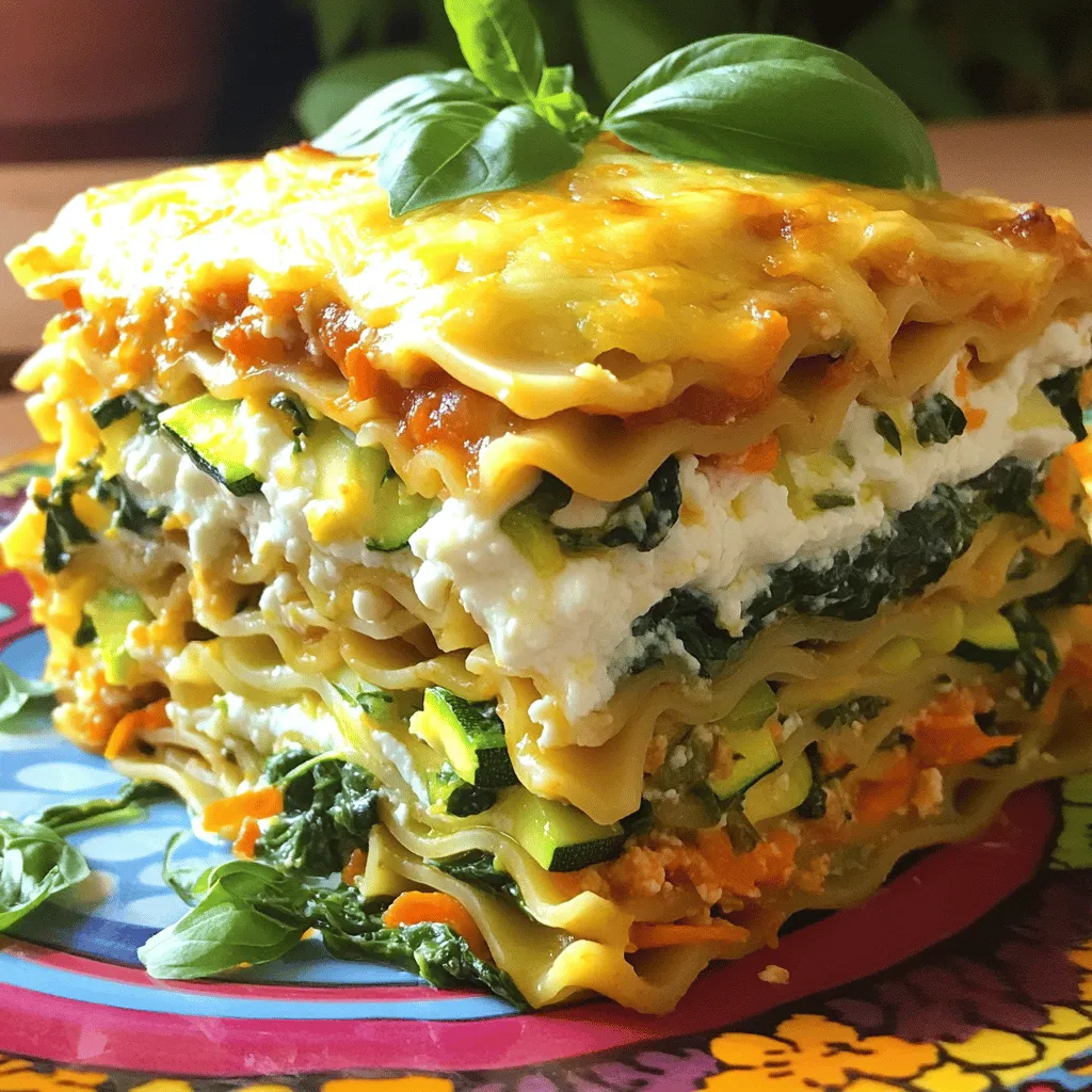 - 9 whole wheat lasagna noodles - 1 cup low-fat ricotta cheese - 2 cups fresh spinach, chopped - 1 cup zucchini, finely diced - 1 cup shredded carrots These main ingredients form the base of your baby lasagna. Whole wheat noodles offer more fiber than regular ones. Low-fat ricotta cheese keeps the dish creamy but light. Fresh spinach adds iron and vitamins. Zucchini provides moisture and texture, while carrots bring sweetness. - 2 cups low-sodium marinara sauce - 1 ½ cups part-skim mozzarella cheese, shredded - 1 teaspoon dried Italian herbs (blend of oregano and basil) - Salt and black pepper to taste These additional ingredients enhance flavor and nutrition. Low-sodium marinara sauce keeps it heart-healthy. Part-skim mozzarella melts beautifully, adding creaminess. Dried Italian herbs give your lasagna that classic taste. A pinch of salt and pepper can help bring out all the flavors. - Alternative vegetables for more nutrition - Possible dairy-free options for lactose sensitivity You can easily swap in other veggies. Try bell peppers or mushrooms for added crunch and taste. If you or your baby has dairy sensitivity, use almond or soy cheese. These options ensure everyone can enjoy this yummy meal. For the full recipe, check the complete guide. To start, set your oven to 375°F (190°C). This makes sure it's hot and ready. While the oven warms up, cook the whole wheat lasagna noodles. Follow the package directions until they're al dente. This means they should be firm but not hard. Once cooked, drain the noodles well and let them cool for a few minutes. Cooling helps you handle them without burns. Now, let's make the filling. In a large bowl, mix together the low-fat ricotta cheese, chopped spinach, diced zucchini, and shredded carrots. I love adding in dried Italian herbs for flavor. Don't forget to season with salt and black pepper. Stir everything well until it's all blended together. For extra nutrients, consider adding finely chopped broccoli or peas. They blend in well and add more color and health. Layering is key to a great lasagna. Start by greasing a 9x13-inch baking dish with olive oil spray. Spread 1 cup of marinara sauce on the bottom. Lay down three lasagna noodles over the sauce. Spoon half of the ricotta and vegetable mixture over the noodles. Then, sprinkle ½ cup of shredded mozzarella cheese on top. Next, repeat this layering. Place three more noodles, add another cup of marinara sauce, the rest of your filling, and then another ½ cup of mozzarella cheese. Finish with the last three noodles on top. Pour any remaining marinara sauce over the noodles and cover it with the final ½ cup of mozzarella cheese. This helps ensure every bite is cheesy. When layering, make sure to distribute the ingredients evenly. This helps each slice have the same taste and texture. Follow these steps for a delicious Easy Healthy Baby Lasagna, and you’ll find the full recipe helps guide you through the process. To achieve the right consistency, use whole wheat noodles. They hold up well and add fiber. Cook them just until al dente. This keeps the noodles firm and prevents mushiness. When stacking layers, avoid overfilling. Each layer should be even and not too thick. This allows for even cooking and easy slicing. Portion sizes for young children should be small. Aim for about a quarter of a slice. This helps them enjoy the meal without feeling overwhelmed. Each ingredient in this lasagna offers great nutrition. Spinach is rich in iron, while carrots provide vitamin A. Ricotta adds protein and calcium, making this dish balanced for your baby. For even cooking, use a 9x13-inch glass baking dish. Glass helps the lasagna cook evenly and brown nicely. A spatula is useful for layering and serving. A large spoon works well for mixing the filling. These tools make the process easier and more fun, giving your lasagna a perfect finish. For more details on the recipe, check out the Full Recipe. {{image_4}} You can easily make this baby lasagna a veggie delight. Add different vegetables to change the flavor and texture. Try bell peppers, mushrooms, or broccoli. These add color and nutrients, making the dish even better. You can also use plant-based cheese alternatives. Options like almond or cashew cheese work well. They melt nicely and taste great, too! If you want more protein, lean meats are a good choice. Ground turkey or chicken can be added to the filling. Cook the meat before mixing it with the cheese and veggies. This adds flavor and makes the dish more filling. Serve the lasagna with a side of beans or lentils for a balanced meal. These extra proteins help keep your baby strong and healthy. For those with gluten sensitivity, you can still enjoy this lasagna. Use gluten-free noodles made from rice or quinoa. These options taste great and keep the dish light. Be sure to check that your marinara sauce is gluten-free, too. This way, you can enjoy a tasty meal without worry. You won’t lose any flavor with these gluten-free choices! To store leftovers, let the lasagna cool first. Once cool, cut it into portions. Place each piece in an airtight container. This helps keep it fresh. You can store it in the fridge for up to four days. After that, the taste and texture may change. Freezing lasagna is easy. Start by letting it cool completely. Wrap each portion in plastic wrap tightly. Then place the wrapped pieces in a freezer-safe bag. You can freeze it for up to three months. When you're ready to eat it, take it out and thaw it overnight in the fridge. For reheating, bake it at 350°F (175°C) until hot. This keeps the texture nice and prevents it from drying out. Making lasagna ahead of time is smart. You can prepare it on a Sunday and enjoy it during the week. To portion, use a 9x13-inch baking dish. After baking, cut it into squares. Pack each square in a container for quick meals. This makes it easy to add to a balanced meal plan. You can pair it with a side salad or steamed veggies for more nutrition. Yes, you can use regular lasagna noodles. However, whole wheat noodles offer more fiber. Fiber helps babies digest food better. Whole wheat noodles can keep them full longer. Regular noodles may taste softer and less nutty. If your baby is used to regular pasta, start with those. You can switch to whole wheat later. You can tell the lasagna is done by looking at the cheese. It should be melted and bubbly. The edges will turn golden brown. You can also insert a knife in the center. If it comes out hot, the lasagna is ready. Let it cool for a few minutes before serving. Yes, adding more veggies is a great idea! You can try bell peppers, mushrooms, or broccoli. These veggies add color and nutrients. They also make the meal more fun. Chopped veggies help babies learn new tastes. Just make sure to chop them small for easier eating. If your baby is allergic to dairy, substitute with dairy-free cheese. Many brands offer plant-based options. You can also use mashed avocado for creaminess. Nutritional yeast can add a cheesy flavor without dairy. Always check labels for allergens. This way, you ensure a safe meal for your baby. This blog post outlined key steps to make easy, healthy baby lasagna. We explored main and optional ingredients, from whole wheat noodles to nutrient-rich vegetables. I shared tips for perfect texture and assembly. For variety, we discussed vegetarian options and protein additions. Plus, we tackled storage for leftovers and meal prep advice. Ultimately, making healthy meals for your little one can be simple and fun. Enjoy experimenting with ingredients that nourish and delight!