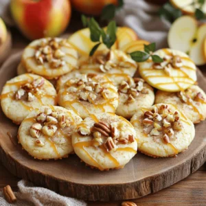 To make your Apple Cider Cheesecake Cookies, gather these key ingredients: - 1 cup unsalted butter, softened to room temperature - 1 cup cream cheese, softened - 1 ½ cups granulated sugar - 1 large egg, at room temperature - 1 teaspoon pure vanilla extract - 2 cups all-purpose flour - 1 teaspoon baking powder - 1 teaspoon ground cinnamon - ½ teaspoon ground nutmeg - ½ teaspoon salt - ½ cup apple cider, preferably fresh - 1 cup caramel sauce (for drizzling) - ½ cup chopped nuts (walnuts or pecans) for topping These ingredients work together to create a cookie that is soft, creamy, and full of fall flavor. The apple cider adds a unique twist that makes these cookies stand out. The blend of spices, like cinnamon and nutmeg, brings warmth to each bite. Using fresh apple cider enhances the taste, but you can use any cider you have. The cream cheese gives the cookies a rich texture, while the nuts add a nice crunch. For the best results, ensure that your butter and cream cheese are at room temperature. This step helps them mix well, creating a smooth batter. You can find the full recipe [here](Full Recipe). Enjoy the process and get ready to savor these delicious cookies! Preheat your oven to 350°F (175°C). This step is key to even baking. Line a baking sheet with parchment paper. This keeps the cookies from sticking. Use room temperature ingredients for the best results. It helps them mix well and creates a smooth batter. In a large bowl, cream the softened butter and cream cheese together. Use an electric mixer for about 2-3 minutes until fluffy. This step adds air and lightness to the cookies. Now, add the granulated sugar, egg, and vanilla extract. Mix until everything is smooth, around 1-2 minutes. In another bowl, whisk together the flour, baking powder, cinnamon, nutmeg, and salt. This ensures even distribution of the dry ingredients. Gradually mix these into the butter mixture. Alternate adding dry ingredients with apple cider. Start with the dry mix and follow with cider. This method keeps the batter light and airy. Use a cookie scoop or a tablespoon to drop dough onto the baking sheet. Make sure to leave at least 2 inches of space between each scoop. This space allows the cookies to spread nicely. Bake in the preheated oven for 12 to 15 minutes. Look for lightly golden edges and a set center to know they are done. Let them cool for about 5 minutes before moving them to a wire rack. Enjoy your cookies drizzled with caramel and topped with nuts! For the complete recipe, check out the [Full Recipe]. To prevent cookies from spreading too much, chill the dough before baking. This helps them hold their shape. Use a cookie scoop for even-sized balls. This way, every cookie bakes evenly. For the ideal texture, use softened butter and cream cheese. This creates a soft and creamy base. Make sure to mix until light and fluffy. This adds air, making the cookies soft. You can spice up your cookies by adding more spices. Try a pinch of allspice or ginger for warmth. A dash of lemon zest can brighten the flavor. Using different types of apple cider changes the taste. Spiced cider adds warmth, while unfiltered cider gives a fresh twist. Experiment with what you like best! Serve your cookies on a rustic wooden platter. This looks great for holiday gatherings. Add fresh apple slices and a sprig of cinnamon sticks for a festive touch. Drizzling caramel can be fun! Use a spoon or squeeze bottle for a nice effect. Drizzle in zigzag patterns for an attractive finish. The caramel adds a sweet touch that everyone loves. {{image_4}} You can change up the flavor of these cookies easily. One fun twist is to make a pumpkin spice version. Just add pumpkin puree and swap out some spices. Use cinnamon, nutmeg, and ginger for that warm taste. You’ll enjoy a cozy fall flavor that everyone loves. Another option is to add chocolate chips. Mix in a cup of semi-sweet or dark chocolate chips into the dough. The rich chocolate pairs well with the apple cider and cream cheese. It makes each bite even more delightful. If you need gluten-free cookies, use gluten-free flour instead of all-purpose flour. This swap keeps the texture nice. It will still taste amazing! For a vegan option, replace the butter and cream cheese. Use coconut oil and a vegan cream cheese. Use a flax egg instead of a regular egg. You can mix one tablespoon of ground flaxseed with three tablespoons of water. Let it sit for a few minutes until it thickens. Your cookies will still be soft and tasty. You can dress up your cookies for the holidays. Add festive decorations like colored sprinkles or edible glitter. This makes them fun for parties or gift-giving. If you have leftover cider, use it in a warm drink. Mix it with spices and heat it up. You can also use cider in a glaze for your cookies. Just mix cider with powdered sugar for a sweet topping. This adds a nice touch to your treats. For the full recipe, check out the detailed instructions above. To keep your Apple Cider Cheesecake Cookies fresh, use an airtight container. Store them at room temperature. This will help maintain their soft texture. Avoid placing them in direct sunlight or near heat sources. If you have leftover cookies, they should stay fresh for about a week when stored this way. If you want to save some cookies for later, freezing is a great option. Place the cooled cookies in a single layer in a freezer-safe bag or container. Make sure to remove as much air as possible. You can freeze these cookies for up to three months. When you’re ready to enjoy them, take out the cookies and let them thaw at room temperature. For a warm treat, pop them in the oven at 350°F for about 5 minutes. When stored properly, these cookies can last up to a week at room temperature. In the freezer, they can last for up to three months. Always check for any signs of freezer burn or moisture when you take them out. Enjoy the delightful flavors of fall whenever you crave a sweet treat! For the full recipe, check out the link. To make your cookies thicker, use less apple cider. You can start with 1/3 cup instead of ½ cup. This helps the dough hold its shape better. You can also add a bit more flour, about 2-3 tablespoons. Chill the dough for 30 minutes before baking. This simple step can make a big difference. Yes, you can use mascarpone cheese. It has a similar texture and flavor. You can also try ricotta cheese for a lighter taste. If you use ricotta, make sure to drain it well to avoid excess moisture. This keeps the cookies from being too wet. If you don’t have apple cider, use apple juice as a substitute. You can also mix apple juice with a bit of lemon juice for a similar taste. Another option is to use white grape juice. These substitutes give your cookies a nice flavor without losing the essence of fall. The cookies are done when the edges are lightly golden. The centers should look set but still soft. A good rule is to take them out when they look slightly underbaked. They will firm up as they cool. Keep an eye on them during the last few minutes of baking. Yes, you can make the dough ahead of time. Chill the dough and wrap it tightly. Store it in the fridge for up to three days. You can also freeze the dough for up to three months. Just let it thaw in the fridge before baking. This way, you can enjoy fresh cookies anytime! This blog post covered all you need to make delicious cookies. You learned about essential ingredients, from butter to caramel. I shared step-by-step instructions and useful baking tips to ensure great cookies. Don't forget the variations for exciting flavors or dietary needs. These cookies are versatile and fun. With the right techniques, you can impress family and friends. Enjoy the baking process and make it your own. Happy baking!