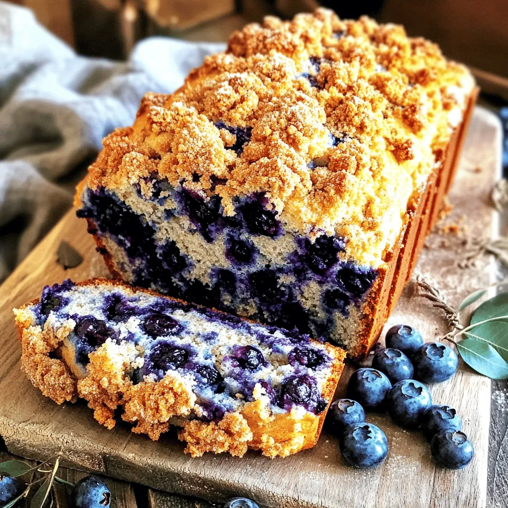 Blueberry Streusel Bread Simple and Tasty Recipe
