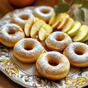 To make easy baked apple cider donuts, you will need the following ingredients: - 1 cup fresh apple cider - 1 ½ cups all-purpose flour - 1 teaspoon baking powder - ½ teaspoon baking soda - ½ teaspoon ground cinnamon - ¼ teaspoon ground nutmeg - ½ teaspoon fine salt - ¾ cup granulated sugar - 1 large egg, at room temperature - ¼ cup unsweetened applesauce - 2 tablespoons vegetable oil - ½ teaspoon pure vanilla extract - ¼ cup powdered sugar (for dusting, optional) Each ingredient plays a key role in creating a soft, flavorful donut. The apple cider adds sweetness and a hint of tang. The spices bring warmth and depth. The egg and applesauce keep the donuts moist. Use fresh cider for the best taste! For the detailed steps to create these delicious treats, check out the Full Recipe. Enjoy your baking! 1. Preheat the oven and grease the donut pan First, set your oven to 350°F (175°C). This is the perfect temp for baking donuts. Grease your donut pan with non-stick spray or butter. This helps the donuts pop out easily after baking. 2. Simmer the apple cider Pour 1 cup of fresh apple cider into a small saucepan. Heat it over medium heat. Let it come to a gentle boil. Then, lower the heat and simmer uncovered. This reduces the cider to about ½ cup in 10-15 minutes. Remove it from heat and let it cool a bit. 3. Mix dry ingredients In a medium bowl, mix 1 ½ cups of all-purpose flour, 1 teaspoon of baking powder, ½ teaspoon of baking soda, ½ teaspoon of ground cinnamon, ¼ teaspoon of ground nutmeg, and ½ teaspoon of fine salt. Whisk these ingredients together well. This step is key for fluffy donuts. 4. Prepare wet ingredients In a larger bowl, whisk together ¾ cup of granulated sugar and 1 large egg. Make sure this mixture is smooth and creamy. This adds sweetness and a nice texture to your donuts. 5. Combine dry and wet mixtures Add the cooled apple cider, ¼ cup of unsweetened applesauce, 2 tablespoons of vegetable oil, and ½ teaspoon of pure vanilla extract to the sugar and egg mixture. Stir until it is uniform and creamy. 6. Fill the donut pan Transfer the batter to a piping bag or a zip-top bag. Cut off a small corner of the bag. Pipe the batter into each donut cavity, filling them about 2/3 full. This gives them room to rise. 7. Bake the donuts Place your filled donut pan in the oven. Bake for 10-12 minutes. To check if they are done, insert a toothpick into the center. If it comes out clean, they are ready! Let them cool in the pan for 5 minutes, then move them to a wire rack. 8. Finish with optional sugar Once the donuts are cool, you can sprinkle them with powdered sugar. This adds a sweet finish and makes them look great. For more details, check the Full Recipe. 1. Ensuring proper oven temperature Always preheat your oven to 350°F (175°C). A well-heated oven helps your donuts rise. Use an oven thermometer for accuracy. 2. Avoiding overmixing the batter Mix the wet and dry ingredients until just combined. Overmixing can make your donuts dense. Gently fold the batter with a spatula for the best texture. 3. How to pipe the batter easily Use a piping bag or a zip-top bag with the corner cut off. This method makes it simple to fill the donut pan without making a mess. Fill each cavity about two-thirds full for even baking. - Presentation ideas for serving Place your donuts on a nice plate or a cake stand. Adding fresh apple slices next to the donuts makes for a lovely display. - Homemade caramel sauce drizzle Drizzle warm caramel sauce over the donuts for a sweet touch. It adds flavor and makes them look fancy. - Pairing with beverages These donuts pair perfectly with apple cider or a warm cup of coffee. The flavors complement each other well, making for a cozy treat. For a full recipe of these Easy Baked Apple Cider Donuts, check out the complete instructions above. {{image_4}} You can easily switch up the taste of your baked apple cider donuts. Here are a few fun ideas: - Adding nuts or chocolate chips: Chopped walnuts or pecans add a nice crunch. If you love chocolate, mix in some mini chocolate chips. This gives a sweet touch and a rich flavor. - Using different spices like ginger: Try adding ground ginger or allspice for a warm twist. These spices pair well with apple cider, making your donuts even tastier. Making your donuts fit a special diet is simple. Here are two easy swaps: - Gluten-free alternatives: Use a gluten-free flour blend instead of all-purpose flour. This way, everyone can enjoy your donuts without worry. - Vegan modifications: Replace the egg with a flaxseed egg or applesauce. Use a plant-based milk instead of regular milk to keep it vegan-friendly. These variations make your easy baked apple cider donuts fun and suitable for everyone. Check the Full Recipe for more details on how to make them! To keep your baked apple cider donuts fresh, store them in an airtight container. This prevents them from drying out. If you have a lot of donuts, use a deep container to avoid crushing them. You can also layer them with parchment paper for extra protection. Avoid keeping them in direct sunlight or near heat sources. At room temperature, these donuts last about 2 to 3 days. After that, they may become stale. If you want to save some for later, freezing is a great option. Wrap each donut in plastic wrap, then place them in a freezer bag. They can last up to 3 months in the freezer. When ready to eat, let them thaw at room temperature or heat them in the oven for a few minutes. For the full recipe, check out the details above. Enjoy your delicious donuts! Can I use store-bought apple cider? Yes, using store-bought apple cider works well. It saves time and effort. Just make sure it’s fresh for the best taste. If you want, you can also spice it up by adding a pinch of cinnamon. What if I don't have a donut pan? If you don’t have a donut pan, don’t worry! You can use a muffin tin instead. Just fill each cup about halfway. The donuts will be more like apple cider muffins, but they’ll still taste amazing. Can these be made ahead of time? Absolutely! You can make these donuts a day ahead. Just store them in an airtight container. For extra softness, warm them in the microwave for a few seconds before serving. How do I know when the donuts are done baking? To check if the donuts are done, insert a toothpick into the center. If it comes out clean, they are ready. If there’s batter on the toothpick, give them a few more minutes in the oven. You now have a clear recipe for delicious apple cider donuts. We covered all the essential ingredients and steps to make them. Plus, I shared tips for perfect baking and fun serving ideas. Remember, you can mix things up with different flavors and dietary options. These donuts are simple to store and can last a while if kept right. Enjoy your baking and savor those warm, sweet treats.