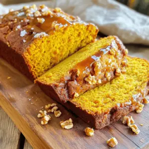 - 1 cup unsalted butter - 1 cup pumpkin puree - 3/4 cup brown sugar, packed tightly - 1/2 cup granulated sugar The main ingredients are the heart of our bread. Unsalted butter adds richness. I love to brown it for deep flavor. Pumpkin puree brings moisture and a hint of sweetness. Brown sugar gives the bread its deep caramel notes, while granulated sugar balances the sweetness. - 2 large eggs - 1/4 cup pure maple syrup - 1 teaspoon pure vanilla extract - 1 1/2 cups all-purpose flour - 1 teaspoon baking soda - 1 teaspoon baking powder Eggs provide structure and help the bread rise. Maple syrup adds a lovely hint of flavor, while vanilla extract enhances all the tastes. The flour forms the base, while baking soda and powder help it rise, making the bread soft and airy. - 1 teaspoon ground cinnamon - 1/2 teaspoon ground nutmeg - 1/4 teaspoon ground ginger - 1/2 teaspoon fine sea salt - 1/2 cup chopped walnuts or pecans (optional) Spices bring warmth to the bread. Cinnamon is a must for fall. Nutmeg and ginger add depth. Sea salt balances all the flavors. You can add walnuts or pecans for crunch, but that’s up to you! This blend creates a delightful mix of flavors, perfect for a cozy day. First, you need to preheat your oven to 350°F. This helps the bread bake evenly. While the oven warms up, prepare your loaf pan. Grease it well or line it with parchment paper. This will help the bread come out easily after baking. Next, let’s make the brown butter. In a medium saucepan, add the unsalted butter over medium heat. Watch it closely as it melts. Stir it often for about 5 to 7 minutes. The butter will turn a rich golden brown and smell nutty. Once it reaches this point, remove it from heat. Allow the butter to cool for a few minutes before using it in the batter. Now it's time to mix the batter. In a large bowl, combine the pumpkin puree, brown sugar, and granulated sugar. Stir until it looks smooth. Then, add the cooled brown butter to the pumpkin mix. Do not forget to scrape in all those tasty brown bits! Mix in the eggs, maple syrup, and vanilla extract until everything is blended well. In a separate bowl, whisk together the all-purpose flour, baking soda, baking powder, cinnamon, nutmeg, fine sea salt, and ground ginger. Once mixed, gently fold the dry mixture into the pumpkin mix. Be careful not to overmix! If you like, fold in chopped walnuts or pecans for a crunchy bite. Pour the batter into your prepared loaf pan. Use a spatula to smooth the top. Before baking, sprinkle some flaky sea salt on the surface. This will enhance the flavor. Bake the bread in the oven for 55 to 65 minutes. To check if it's done, insert a toothpick in the center. It should come out clean, or with only a few moist crumbs. Once baked, let the bread cool in the pan for about 10 minutes. After that, carefully move it to a wire rack to cool completely before slicing. To get brown butter just right, watch the heat closely. Start with medium heat and stir often. The butter will melt, then foam up. Pay attention as it turns golden brown and gives off a nutty smell. This takes about 5-7 minutes. If you go too long, it can burn. To enhance the nutty flavor, make sure to scrape the bottom of the pan. The little brown bits add depth to your bread. Let the butter cool before adding it to the batter. This will keep the eggs from cooking when you mix. Do not overmix the batter. This can make your bread tough. Mix just until you see no dry flour. This keeps your bread light and fluffy. When folding in the dry ingredients, use a gentle hand. A spatula works best for this. Start from the bottom and scoop up to the top. This method helps keep air in the batter. For a great presentation, slice the pumpkin bread thick. Arrange the slices on a wooden board. Drizzle some extra maple syrup on top for a sweet touch. Add a sprinkle of flaky sea salt for a pop of flavor. Pair your bread with a hot cup of coffee or tea. The warm drink balances the sweetness of the bread. Enjoy this treat with friends or family for a cozy moment. {{image_4}} You can make your salted maple brown butter pumpkin bread even more exciting. Here are some fun ideas: - Adding chocolate chips or dried fruit: Toss in a cup of chocolate chips for a rich twist. You can also mix in dried fruit like cranberries or raisins for a chewy texture. Both options add a nice burst of flavor. - Using different nuts or seeds: Walnuts and pecans work well, but you can try almonds or sunflower seeds too. They add crunch and flavor. Consider toasting them first to bring out even more taste. If you need to change the recipe for dietary reasons, there are great options: - Gluten-free flour options: You can swap the all-purpose flour with a gluten-free blend. Look for one that includes xanthan gum to help with texture. This way, everyone can enjoy this tasty bread. - Vegan substitutes for eggs and butter: For a vegan version, use flax eggs instead of regular eggs. Mix one tablespoon of flaxseed meal with three tablespoons of water for each egg. For butter, use coconut oil or a plant-based butter. This makes the bread just as yummy without any animal products. You can keep your salted maple brown butter pumpkin bread at room temperature for up to four days. To maintain freshness, store it in an airtight container. This helps prevent it from drying out. If you notice any moisture, you can place a paper towel in the container. This will absorb excess moisture. To freeze your pumpkin bread, wrap it tightly in plastic wrap. Then, place it in a freezer bag or an airtight container. This method helps keep the bread fresh for up to three months. When you're ready to enjoy it, thaw the bread in the fridge overnight. You can also let it sit at room temperature for a few hours. For reheating, place slices in the oven at 350°F (175°C) for about 10 minutes. This warms the bread and revives its soft texture. To stop your pumpkin bread from sinking, mix your batter gently. Overmixing can add too much air, leading to collapse. Make sure your oven is preheated to 350°F. Place the bread in the center of the oven for even heat. Always test for doneness with a toothpick. If it comes out clean, your bread is ready. Yes, you can make mini loaves or muffins! For mini loaves, bake for about 30-35 minutes. For muffins, check at 18-20 minutes. Keep an eye on them to avoid overbaking. This way, you can enjoy smaller portions or share with friends. You can use butternut squash or sweet potato puree instead. These options keep a similar taste and texture. Applesauce also works, but it will change the flavor a bit. Choose what you like best! Store leftover pumpkin bread in an airtight container. It will stay fresh at room temperature for about three days. For longer storage, wrap it well in plastic and freeze it. It can last up to three months in the freezer. Just thaw it overnight in the fridge before enjoying! In this article, we discussed how to make delicious pumpkin bread. You learned about the key ingredients, including pumpkin puree, brown sugar, and spices. I provided a step-by-step guide to mixing and baking your batter. We also explored tips for perfecting brown butter and different variations for dietary needs. Remember, the right storage keeps your bread fresh longer. Enjoy your baking, and don’t forget to share this tasty treat!
