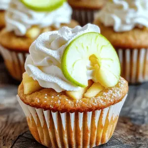 - 1 1/2 cups all-purpose flour - 1 teaspoon baking powder - 1/2 teaspoon baking soda - 1/2 teaspoon salt - 1/2 cup unsalted butter, softened - 1 cup granulated sugar - 2 large eggs, at room temperature - 1 teaspoon vanilla extract - 1/2 cup buttermilk, at room temperature - 2 cups Granny Smith apples, peeled and diced - 1 teaspoon ground cinnamon - 1/4 teaspoon ground nutmeg - 1 tablespoon fresh lemon juice - Gluten-free flour alternatives - Vegan substitutes - Powdered sugar - Whipped cream - Garnishes like apple slices When making apple pie cupcakes, the right ingredients are key. The main ingredients bring out the sweet and spicy apple flavor. I love using Granny Smith apples for their tartness. They really shine in this recipe. For those with dietary needs, feel free to swap regular flour for a gluten-free option. You can also replace eggs with applesauce or flaxseed for vegan cupcakes. These small changes can still yield a tasty treat! To top off your cupcakes, consider a light dusting of powdered sugar. Whipped cream adds a nice touch. You can also garnish with fresh apple slices to make them look more appealing. These toppings make your cupcakes not just taste good but look great too. For the full recipe, check out the details above. - Preheat oven to 350°F (175°C). - Prepare muffin pan with liners. Start by preheating your oven. This step is key for even baking. Next, line your muffin pan with fun cupcake liners. This not only keeps them neat but adds color to your treats. - Combine dry ingredients in a bowl. - Cream butter and sugar, add eggs and vanilla. - Alternate adding flour and buttermilk, then fold in apple mixture. In a medium bowl, mix together flour, baking powder, baking soda, and salt. This forms the dry base for our cupcakes. In a larger bowl, cream the softened butter and sugar with an electric mixer. Mix until it's fluffy and light, about three minutes. Add the eggs one by one, mixing well after each addition. This helps the batter combine smoothly. After that, blend in the vanilla. Now, it's time to add the dry mix. Alternate adding the dry ingredients and buttermilk. Start and finish with the flour. Mix gently, so the batter stays light. In another bowl, toss the diced apples with cinnamon, nutmeg, and lemon juice. This adds flavor and keeps the apples fresh. Gently fold this apple mix into your batter until it's evenly distributed. - Fill cupcake liners and bake for 18-20 minutes. - Cool cupcakes in the pan then transfer to a wire rack. Now, fill each cupcake liner about two-thirds full with the batter. This gives them room to rise. Bake in the oven for 18 to 20 minutes. Check if they are done by inserting a toothpick. If it comes out clean, they're ready! Once baked, let them cool in the pan for about 10 minutes. After that, carefully transfer them to a wire rack. This allows them to cool completely. For the full recipe, see the section above. - Accurate measurements matter. Use a scale for best results. - Room temperature ingredients mix better. Let butter and eggs sit out before use. - For a fun look, dust cupcakes with powdered sugar. - Whipped cream adds creaminess. A slice of apple gives a fresh touch. - Don’t over-mix the batter. This makes cupcakes tough. - Over-baking can dry them out. Check for doneness with a toothpick. These tips will help you create perfect Apple Pie Cupcakes. For the full recipe, check the earlier sections! {{image_4}} If you need gluten-free cupcakes, don't worry! You can use gluten-free flour blends. Look for a blend that includes xanthan gum. This helps create the right texture. Here are some good flour substitutes: - Almond flour - Oat flour - Coconut flour When using these, adjust the liquid in your recipe. Gluten-free flours can absorb more moisture. For a vegan version, you'll need to replace eggs and dairy. You can use flaxseed meal or applesauce as egg replacements. - For each egg, mix 1 tablespoon of flaxseed meal with 2.5 tablespoons of water. Let it sit until it thickens. - You can also use 1/4 cup of unsweetened applesauce per egg. For dairy, try these alternatives: - Almond milk - Coconut milk - Soy milk These will keep your cupcakes moist and tasty. To make your cupcakes exciting, try adding caramel or nuts. Chopped pecans or walnuts add a nice crunch. You can also play with spices to give a twist: - Add a pinch of cardamom for warmth. - Try ginger for a spicy kick. These additions can elevate your cupcakes to new heights, making every bite delightful! To keep your Apple Pie Cupcakes fresh for 3-5 days, store them in an airtight container. This helps lock in moisture and flavor. If you want, you can also place a piece of bread in the container. The bread keeps the cupcakes soft and prevents them from drying out. Keep the container at room temperature, away from direct sunlight. If your kitchen is warm, the fridge may be a better option. Just note that refrigeration can slightly change the texture. For long-term storage, freezing is a great option. Allow the cupcakes to cool completely before freezing. Wrap each cupcake tightly in plastic wrap. Then, place them in a freezer-safe bag or container. Label the bag with the date to keep track. You can freeze them for up to three months. When you're ready to enjoy, simply take them out and let them thaw at room temperature. To revive your cupcakes for the best flavor, preheat your oven to 350°F (175°C). Take the cupcakes out of the container and remove any wrapping. Place them on a baking sheet. Heat them in the oven for about 5-7 minutes. This warms them up and makes them taste fresh again. If you prefer, you can also use a microwave. Heat on low for about 10-15 seconds. Enjoy them warm for a delightful treat. For the full recipe, check out the Apple Pie Cupcakes section above. Granny Smith apples are the best choice for these cupcakes. They have a tart flavor that balances the sweetness of the cake. Honeycrisp apples also work well, adding a juicy crunch. Use a mix of both for depth in flavor. Avoid soft apples like Red Delicious, as they can get mushy. Yes, you can make these cupcakes ahead of time! Bake the cupcakes and let them cool completely. Store them in an airtight container for up to three days. You can also freeze them for longer storage. Just wrap each cupcake in plastic wrap. Thaw them in the fridge overnight before serving. To keep your cupcakes moist, use room temperature ingredients. This helps the batter mix well. Adding buttermilk gives a rich flavor and soft texture. Do not overmix the batter; mix just until combined. You can also add a bit of applesauce for extra moisture. To check if your cupcakes are done, insert a toothpick in the center. If it comes out clean, the cupcakes are ready. Keep an eye on them while baking. They usually bake for 18-20 minutes. If they begin to brown too much, take them out to avoid dryness. You now have a clear plan for making delicious apple pie cupcakes. Use the right ingredients, like Granny Smith apples and spices, to create flavor. Remember to follow the simple baking steps and tips for perfect texture. Whether you choose gluten-free or vegan options, you can adapt the recipe to fit your needs. Store them properly to keep your cupcakes fresh. With this guide, you are ready to bake a treat that everyone will enjoy. Happy baking!
