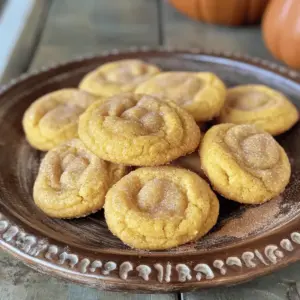 Here are the ingredients you will need to make these delightful cookies: - 1 cup unsalted butter, softened to room temperature - 1 cup granulated sugar - 1/2 cup packed brown sugar - 1 cup pumpkin puree (ensure it's not pumpkin pie filling) - 2 large eggs - 3 1/4 cups all-purpose flour - 1 teaspoon baking soda - 1 teaspoon cream of tartar - 1 teaspoon ground cinnamon - 1/2 teaspoon ground nutmeg - 1/2 teaspoon ground ginger - 1/4 teaspoon ground allspice - 1/4 teaspoon salt - 1/4 cup granulated sugar (for rolling) - 2 teaspoons pumpkin pie spice (for rolling) If you're missing an ingredient, you can make some swaps. Here are a few ideas: - Butter: Use coconut oil or margarine. - Pumpkin puree: Sweet potato puree works well. - Eggs: Replace each egg with 1/4 cup applesauce. - All-purpose flour: Use a gluten-free blend if needed. - Brown sugar: Mix white sugar with a bit of molasses. These swaps can help you adapt the recipe to your needs while keeping the flavors close. Fresh ingredients make a big difference. Here’s how to choose the best: - Butter: Look for butter that feels cool and firm. It should not be soft or oily. - Pumpkin puree: Check the label. It should list only pumpkin as the ingredient. - Spices: Smell the spices. They should have a strong aroma. If not, they may be old. - Flour: Ensure the flour has no lumps and smells fresh. Using fresh ingredients helps create the best Pumpkin Spice Snickerdoodles. For the full recipe, refer to the previous section. To make pumpkin spice snickerdoodles, you start by preheating your oven to 350°F (175°C). This step ensures even baking. Line a baking sheet with parchment paper to keep cookies from sticking. In a large mixing bowl, combine 1 cup of softened butter, 1 cup of granulated sugar, and 1/2 cup of packed brown sugar. Use an electric mixer to cream them until fluffy. This should take about 2-3 minutes. Next, add 1 cup of pumpkin puree. Mix until smooth. Then, add 2 large eggs, one at a time, mixing well after each. In a separate bowl, whisk together 3 1/4 cups of all-purpose flour, 1 teaspoon of baking soda, 1 teaspoon of cream of tartar, 1 teaspoon of ground cinnamon, 1/2 teaspoon of ground nutmeg, 1/2 teaspoon of ground ginger, 1/4 teaspoon of ground allspice, and 1/4 teaspoon of salt. This helps spread the flavors evenly. Gradually add the dry mix to the wet mix. Stir until just combined. Avoid overmixing to keep cookies soft. While mixing, make sure to scrape down the sides of the bowl. This ensures all ingredients blend well. When you roll the dough, use a cookie scoop or a tablespoon to ensure even sizes. This helps them bake at the same rate. Coat each dough ball in a mixture of 1/4 cup granulated sugar and 2 teaspoons pumpkin pie spice. This gives that classic snickerdoodle taste. Place the dough balls on the baking sheet, spacing them about 2 inches apart. This allows room for spreading. Bake the cookies for 10-12 minutes. Keep an eye on them. The edges should be lightly golden, and the centers should look set. Once they’re done, let them cool on the baking sheet for about 5 minutes. This step allows them to firm up. After that, transfer them to a wire rack to cool completely. For a fun touch, stack the cookies on a plate and dust them with extra pumpkin pie spice before serving. Enjoy your warm, soft treats! For the complete process, check out the Full Recipe. To make your snickerdoodles soft, start with room temperature butter. Cold butter does not work well. Cream the butter and sugars until fluffy. This adds air and helps the cookies rise. Do not overmix your dough; just mix until combined. Overmixing makes the cookies tough. Lastly, chill the dough for 30 minutes before baking. This helps them hold their shape and stay soft. One common mistake is measuring flour wrong. Always scoop flour into your measuring cup, then level it off. Too much flour makes cookies dry. Another mistake is skipping the cream of tartar. It adds that classic snickerdoodle taste and keeps them soft. Remember not to bake them too long. Pull them out when the edges are golden, and the centers look set. They will continue to firm up as they cool. To boost flavor, consider adding chocolate chips or nuts. Walnuts or pecans add a nice crunch. You can also mix in dried cranberries for a tart twist. If you love spice, add more ginger or nutmeg. A splash of vanilla extract enhances the sweet taste. Feel free to experiment with these options. Each change can give a new life to your snickerdoodles. Follow the [Full Recipe] for precise measurements and steps. {{image_4}} You can make these cookies gluten-free by using a gluten-free flour blend. Look for a mix that contains xanthan gum. This helps mimic the texture of regular flour. Measure the gluten-free flour the same way as you would all-purpose flour. The taste and texture will still be soft and chewy. To make a vegan version, swap the butter for coconut oil or vegan butter. Use flax eggs instead of regular eggs. To make one flax egg, mix one tablespoon of flaxseed meal with three tablespoons of water. Let it sit for about five minutes. This will bind the ingredients well. The cookies will still be rich and flavorful. You can spice things up by adding different flavors. Try mixing in some chocolate chips or chopped nuts. Dried cranberries or raisins can also add a nice touch. For a fun twist, add a splash of maple syrup or vanilla extract. Each addition gives a unique flavor, making these cookies even more special. For the full recipe, check out the complete guide to making Pumpkin Spice Snickerdoodles! To keep your pumpkin spice snickerdoodles fresh, store them in an airtight container. This helps maintain their soft texture. You can place a piece of bread in the container. This will help keep the cookies moist. Make sure to seal the container well to keep out air. Avoid stacking the cookies too high to prevent them from getting squished. You can freeze these cookies to enjoy later. First, let the cookies cool completely. Place them in a single layer on a baking sheet. Freeze them for about an hour. Once firm, transfer the cookies to a freezer-safe bag. Remove as much air as possible before sealing. You can freeze them for up to three months. When you want to enjoy them, thaw at room temperature. You can also warm them in the oven for a few minutes for that fresh-baked taste. Pumpkin spice snickerdoodles stay fresh for about a week at room temperature. When stored in an airtight container, they can last longer. If you freeze them, they will keep their best flavor for about three months. After thawing, eat them within a week for the best taste. If your dough is too sticky, add more flour. Start with one tablespoon at a time. Mix it in well. You want the dough to be soft but not clingy. Sometimes, the weather affects the dough. Humidity can make it wetter. So, adjusting with flour helps. I do not recommend using pumpkin pie filling. Pumpkin pie filling has added spices and sugar. This can change the taste and texture of your snickerdoodles. Stick to pure pumpkin puree for the best flavor. It gives the cookies a fresh and natural pumpkin taste. To reheat cookies, use the oven for best results. Preheat it to 300°F (150°C). Place your cookies on a baking sheet. Heat them for about 5 minutes. This warms them up and makes them soft again. You can also use a microwave. Just heat for about 10-15 seconds. Enjoy your warm, fresh cookies! For the complete recipe, check out the full recipe. You learned how to make pumpkin spice snickerdoodles step by step. We covered the right ingredients, mixing techniques, and baking tips. Keeping your cookies fresh is key, as is knowing how to store them well. You can even try gluten-free or vegan options. Remember, baking is about fun and flavor. Use these tips to make the best cookies for any season. Happy baking!
