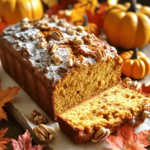 To make vanilla pudding pumpkin bread, you will need: - 1 cup canned pumpkin puree - 1 package (3.4 oz) instant vanilla pudding mix - 2 cups all-purpose flour - 1 teaspoon baking soda - 1 teaspoon baking powder - 1 teaspoon ground cinnamon - 1/2 teaspoon ground nutmeg - 1/2 teaspoon salt - 1/2 cup vegetable oil - 1 cup granulated sugar - 3 large eggs - 1 teaspoon vanilla extract - 1/2 cup chopped walnuts or pecans (optional) You can switch things up with these options: - Use fresh pumpkin instead of canned for a richer taste. - Swap the walnuts or pecans for chocolate chips if you love chocolate. - Try almond or coconut milk instead of vegetable oil for a unique flavor. - Add a pinch of ginger or cloves for extra warmth. When shopping for ingredients, keep these tips in mind: - Choose canned pumpkin with no added sugars or spices for the best flavor. - Check the expiry date on the pudding mix to ensure freshness. - Look for all-purpose flour that is stored in a cool, dry place. - Select eggs that are clean and have no cracks. - If using nuts, buy them whole and chop them yourself for better quality. Selecting fresh ingredients makes your pumpkin bread taste even better! First, set your oven to 350°F (175°C). Grab a 9x5 inch loaf pan and grease it lightly with butter or cooking spray. You can also use parchment paper for easy removal after baking. In a large mixing bowl, add 1 cup of canned pumpkin puree, 1 package of instant vanilla pudding mix, 1/2 cup of vegetable oil, and 1 cup of granulated sugar. Crack in 3 large eggs and add 1 teaspoon of vanilla extract. Use a whisk or an electric mixer to blend these until smooth and creamy. In another bowl, whisk together 2 cups of all-purpose flour, 1 teaspoon of baking soda, 1 teaspoon of baking powder, 1 teaspoon of ground cinnamon, 1/2 teaspoon of ground nutmeg, and 1/2 teaspoon of salt. Make sure they are all mixed well. Gradually add the dry mixture to the wet mixture. Use a spatula or wooden spoon to gently fold them together. Don't overmix, as this can make the bread dense. If you want, fold in 1/2 cup of chopped walnuts or pecans for a nice crunch. Pour the batter into your prepared loaf pan. Use a spatula to smooth the top if needed. This will help the bread bake evenly. Place the loaf pan in your preheated oven. Bake for 55-60 minutes. To check if it's done, insert a toothpick into the center. It should come out clean to show the bread is fully baked. Once baked, take the pan out of the oven and let it cool for about 10 minutes. If you used parchment, carefully lift the bread from the pan. Place it on a wire rack to cool completely. For serving, slice the bread warm or at room temperature. You can dust it with powdered sugar or add a dollop of whipped cream for extra flair. To make it festive, decorate the platter with small pumpkins or colorful leaves. To get the best texture, mix your wet and dry ingredients well. Use a whisk for the wet mix to make it smooth. Fold the dry mix gently into the wet mix. Overmixing can make the bread dense, which you want to avoid. For a lighter bread, let the batter rest for a few minutes before baking. Store leftover bread in an airtight container. This keeps it moist and fresh. You can also wrap it in plastic wrap for extra protection. If you want to keep it longer, freeze the slices. Just ensure they are sealed well to avoid freezer burn. Adding spices makes your bread even better. Use ground cinnamon and nutmeg as in the recipe. You can also try adding a pinch of ginger or allspice for a twist. Don’t be shy to experiment; spices can change the whole flavor profile. Avoid using cold eggs or oil. They should be at room temperature for the best mix. Don’t skip the baking soda and baking powder; they help the bread rise. Lastly, always check the bread with a toothpick. If it comes out clean, you’re good to go! {{image_4}} You can make this bread even sweeter by adding chocolate chips. Use about 1 cup of semi-sweet chocolate chips. Mix them into the batter when you combine the wet and dry ingredients. The rich chocolate pairs well with the warm spices in the pumpkin bread. To make a gluten-free version, swap all-purpose flour with a gluten-free flour blend. Ensure the blend has xanthan gum for better texture. This adjustment keeps the bread moist and delicious, just like the original. To make this recipe vegan, replace the eggs with flaxseed meal. Use 1 tablespoon of flaxseed meal mixed with 2.5 tablespoons of water for each egg. Also, substitute vegetable oil with coconut oil or applesauce. These changes will keep your bread tasty and plant-based. Feel free to get creative! Add 1/2 cup of chopped nuts, like pecans or walnuts, for crunch. You can also mix in dried fruits like raisins or cranberries. These additions will enhance the flavor and texture of your pumpkin bread, making it even more delightful. To store leftover pumpkin bread, let it cool completely. Wrap it tightly in plastic wrap or foil. Place it in an airtight container. This keeps the bread moist and fresh. You can store it at room temperature for up to three days. If you want to keep it longer, refrigeration is an option. However, it may dry out in the fridge. If you have more bread than you can eat, freeze it! Slice the bread before freezing. Wrap each slice in plastic wrap. Then, place the slices in a freezer bag. Make sure to remove as much air as possible. You can freeze the bread for up to three months. When you're ready, just thaw the slices at room temperature. To reheat your pumpkin bread, preheat your oven to 350°F (175°C). Place the bread on a baking sheet. Cover it with foil to prevent over-browning. Heat for about 10-15 minutes. For individual slices, use a microwave. Heat for about 15-20 seconds. This keeps the bread warm and soft for serving. Enjoy your delicious bread fresh again! Yes, you can use fresh pumpkin. Start by roasting the pumpkin. Cut it in half, remove the seeds, and roast it until soft. Then, scoop out the flesh and mash it until smooth. This method gives a fresh taste. Just make sure to measure the same amount as the canned pumpkin. To check if your pumpkin bread is done, use a toothpick. Insert it into the center of the loaf. If it comes out clean, your bread is ready. If it has batter on it, bake for a few more minutes. The edges should look golden brown and firm. Pumpkin bread pairs well with many things. You can serve it with butter or cream cheese for a rich taste. Adding a sprinkle of cinnamon or nutmeg on top can enhance the flavor. For a special touch, serve it with a warm drink like chai tea or apple cider. Pumpkin bread lasts about 3 to 4 days at room temperature. Keep it in an airtight container to keep it fresh. If you want to store it longer, it can last up to 3 months in the freezer. Just wrap it tightly in plastic wrap before freezing. Yes, you can double the recipe easily. Just double all the ingredients. Make sure to use a larger mixing bowl. Also, you may need to bake it longer if you're using a larger loaf pan. Check for doneness with a toothpick as mentioned earlier. To make the perfect pumpkin bread, focus on fresh ingredients, proper mixing, and careful baking. I shared helpful tips for texture, storage, and flavor. You now have options for variations, like gluten-free or vegan. Remember to check the bread for doneness and store it properly. With these skills, your baking will shine. Enjoy sharing your delicious pumpkin bread with friends and family!