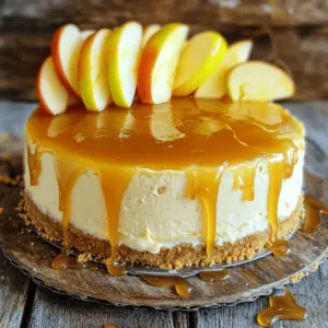 - 1 ½ cups graham cracker crumbs - ½ cup unsalted butter, melted - 2 cups cream cheese, softened to room temperature - 1 cup granulated sugar - ¾ cup apple cider, preferably fresh - 3 large eggs, at room temperature - 2 teaspoons pure vanilla extract - 1 teaspoon ground cinnamon - 1 teaspoon ground nutmeg - ½ teaspoon salt - 1 cup sour cream, at room temperature - Caramel sauce for drizzling (optional) - Fresh apple slices for garnish (optional) You can swap graham cracker crumbs with crushed cookies like Oreos for a fun twist. If you want a lighter taste, use reduced-fat cream cheese. You can replace sour cream with Greek yogurt for a tangy flavor. For a dairy-free option, look for vegan cream cheese and butter. Instead of sugar, consider using maple syrup or honey to sweeten naturally. Using fresh apple cider makes a big difference in flavor. It adds brightness and depth to your cheesecake. Fresh cider has a clean, crisp taste that enhances the apple flavor in your dish. It can create a well-balanced sweetness that store-bought versions often lack. If you have access to local orchards, grab some cider for the best results. Enjoy the taste of autumn in every bite! To start, set your oven to 325°F (160°C). Take a 9-inch springform pan and grease it well. This helps the cheesecake come out easily later. Wrap the bottom of the pan with aluminum foil. This step stops any leaks during baking. In a medium bowl, mix 1 ½ cups of graham cracker crumbs with ½ cup of melted unsalted butter. Stir it well until you have a crumbly texture. Press this mixture firmly into the bottom of the pan. Make sure it is even and solid. In a large bowl, beat 2 cups of softened cream cheese with 1 cup of granulated sugar. Use an electric mixer to make it smooth and creamy. Add ¾ cup of apple cider gradually, then mix in 3 large eggs, one at a time. This keeps the mixture smooth. Next, add 2 teaspoons of vanilla extract, 1 teaspoon of cinnamon, 1 teaspoon of nutmeg, and ½ teaspoon of salt. Mix until everything is well combined. Fold in 1 cup of sour cream gently with a spatula. Then, pour the filling over the cooled crust. Smooth the top if needed. Bake in the oven for 50-60 minutes. The edges should be set, but the center will still jiggle slightly when you shake the pan. After baking, turn off the oven and leave the door slightly open for about an hour. This helps the cheesecake cool slowly and reduces cracks. Once it cools, place it in the fridge for at least 4 hours or overnight. This setting time is key for the best texture. To make a great crust, use fresh graham cracker crumbs. Combine 1 ½ cups of crumbs with ½ cup melted unsalted butter. Mix until they stick together. Press the mixture into the bottom of your springform pan firmly. Bake it for 8-10 minutes at 325°F (160°C) to set it. This will create a solid base for your apple cider cheesecake. Cracking can happen, but you can avoid it. First, cool your cheesecake slowly in the oven. Leave the door ajar for about an hour after baking. This helps the cheesecake cool gradually. Second, don’t overmix your batter. Overmixing adds too much air, which can cause cracks. Lastly, make sure to bake it until the edges set, but the center still jiggles slightly. When serving your cheesecake, presentation matters. Drizzle caramel sauce over the top for extra sweetness. Add fresh apple slices for color and crunch. You can also sprinkle a bit of cinnamon on top for added flavor. Serve it on a nice platter, and decorate with mint leaves for a beautiful touch. This makes your dessert look as good as it tastes! {{image_4}} You can change the taste of your cheesecake with fun spices. Try adding: - Cloves: Just a pinch will give warmth. - Ginger: Fresh ginger adds a nice zing. - Cardamom: This spice brings a floral note. You can also mix in fruit purees. Consider using: - Pumpkin puree: For a fall twist. - Peanut butter: For a nutty flavor. - Chocolate: Melted chocolate can create a rich dessert. These changes keep the cheesecake exciting and new. The crust can change the whole feel of the cheesecake. A graham cracker crust is classic. But you can try: - Oreo crust: Crush Oreos and mix with butter. This will give a rich chocolate flavor. - Nut crust: Use crushed almonds or pecans for a crunchy, nutty taste. - Cookie crust: Use any favorite cookie to switch things up. Each crust option adds a different layer of taste and texture. If you need a gluten-free version, it's easy. Use gluten-free cookies for the crust. Make sure to choose: - Gluten-free graham crackers: They work just like regular ones. - Almond flour: Mix with butter for a nutty crust. - Coconut flour: This can add a unique flavor and texture. For the filling, use gluten-free cream cheese and check labels for other ingredients. These swaps will keep everyone happy and enjoying dessert. To keep your apple cider cheesecake fresh, store it in the fridge. Place it in an airtight container or cover it tightly with plastic wrap. It will stay good for up to 5 days. This way, you can enjoy a slice whenever you want! If you want to save some for later, freezing works well. Wrap the cheesecake tightly with plastic wrap, then foil. This helps prevent freezer burn. You can freeze it for up to 3 months. When you're ready to eat it, let it thaw in the fridge overnight. To reheat your cheesecake, I recommend using the oven. Preheat it to 300°F (150°C). Place the cheesecake on a baking sheet for about 10-15 minutes. This warms it gently and keeps the creamy texture. Avoid microwaving, as it can make the cheesecake rubbery. Enjoy your sweet treat! Yes, you can use store-bought apple cider. It saves time and effort. Look for a fresh brand. Fresh cider adds a vibrant taste. Avoid cider that has added sugars or preservatives. You know the cheesecake is done when the edges are set. The center should still jiggle slightly. This means it will firm up as it cools. Use a toothpick to check if needed. It should come out clean with a little filling on it. If your cheesecake cracks, don’t worry! Here are some tips to fix it: - Cover the crack with whipped cream or fruit. - Serve it with a drizzle of caramel sauce. - You can hide cracks with apple slices for a pretty look. The cheesecake lasts up to five days in the fridge. Store it in an airtight container. It stays fresh and creamy. Always check for any off smells before serving. Enjoy your delicious cheesecake! This guide covers all you need for a great apple cider cheesecake. We looked at key ingredients, easy steps, and helpful tips. We explored variations and how to store leftovers, ensuring your dessert shines. Remember, fresh apple cider makes a big difference. With these skills, you can create a cheesecake that impresses everyone. Now, it’s time to bake and enjoy your delicious treat!