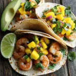 - 1 lb large shrimp, peeled and deveined - 2 tablespoons olive oil - 1 teaspoon smoked paprika - 1 teaspoon ground cumin - 1 teaspoon chili powder - 1/2 teaspoon salt - 1/4 teaspoon cayenne pepper (adjust according to spice preference) - 8 small corn tortillas Large shrimp form the base of these tacos. They bring a sweet, juicy taste. Olive oil helps the spices stick and adds richness. The spices—smoked paprika, cumin, and chili powder—bring heat and depth to the dish. Adjust the cayenne pepper for your desired spice level. Corn tortillas wrap around the shrimp, adding a nice texture. - 1 ripe mango, diced into small cubes - 1/2 red onion, finely chopped - 1 jalapeño, seeded and minced - 1/4 cup fresh cilantro, chopped - Juice of 1 lime - Additional salt to taste The mango salsa complements the shrimp. Ripe mango adds a sweet and fruity note. Red onion gives crunch and bite. Jalapeño adds a fresh heat, while cilantro offers a burst of flavor. Lime juice brightens the mix and adds zest. This salsa balances the spicy shrimp perfectly. - Avocado slices - Lime wedges Adding avocado slices brings creaminess to the tacos. Lime wedges offer an extra citrus kick. Both make each bite even more delightful. Feel free to customize your tacos with these options for added texture and flavor! First, take 1 pound of large shrimp. Peel and devein them if needed. In a medium bowl, add the shrimp with 2 tablespoons of olive oil. Then, sprinkle in 1 teaspoon of smoked paprika, 1 teaspoon of ground cumin, and 1 teaspoon of chili powder. Add 1/2 teaspoon of salt and 1/4 teaspoon of cayenne pepper. Mix well to coat all shrimp. Let them marinate for 15 minutes. This time helps the shrimp soak up the flavors. While the shrimp marinates, let's make mango salsa. Dice 1 ripe mango into small cubes. Chop 1/2 red onion finely. Seed and mince 1 jalapeño. In a bowl, combine the mango, onion, and jalapeño. Add 1/4 cup of chopped cilantro. Squeeze in the juice of 1 lime and a pinch of salt. Mix gently and set aside for the flavors to blend. This salsa adds a fresh, sweet touch to your tacos. Next, heat a non-stick skillet over medium-high heat. Once hot, add the marinated shrimp in a single layer. Cook for about 2-3 minutes on each side. You'll know they are ready when they turn pink and opaque. Be careful not to overcook them. Perfectly cooked shrimp should be tender and juicy. Now, let’s warm the corn tortillas. Use a dry skillet and heat each tortilla for about 30 seconds on both sides. They should be pliable and slightly toasted. Warm tortillas make it easy to fold your tacos without breaking. It’s time to build your tacos! Take a warm tortilla and add a few shrimp on top. Generously spoon the mango salsa over the shrimp. If you like, add sliced avocado for a creamy finish. The combination of flavors and textures is delightful. For a beautiful presentation, arrange your tacos on a colorful platter. Sprinkle some extra cilantro on top for a fresh look. Serve with lime wedges on the side for an extra burst of flavor. Enjoy your tasty creation with friends and family! How do I adjust the spice level? You can easily change the heat by adjusting the cayenne pepper. Start with a little and add more if you like it spicier. Remember, you can always add heat, but you cannot take it away! What other spices can I use? You can try adding crushed red pepper or even chipotle powder for a smoky twist. Both options can enhance the flavor without overpowering the dish. What size shrimp should I use? I recommend large shrimp for tacos. They hold up well and are easy to eat. Look for shrimp that are fresh and firm to the touch. Should I use fresh or frozen shrimp? Fresh shrimp tastes great, but frozen shrimp is also good. Just make sure to thaw frozen shrimp in the fridge before cooking. This keeps them juicy and tender. What herbs can I use? Fresh cilantro adds a bright flavor. You can also use parsley or mint for a different taste. Experiment until you find your favorite! What toppings can I add? Slices of creamy avocado bring a nice texture. You can also try crumbled feta cheese or pickled onions for extra flavor. {{image_4}} If you want a change from shrimp, try chicken or fish. For chicken, use boneless, skinless thighs. Marinate them in the same spices as the shrimp. Grill or sauté until fully cooked. For fish, select white fish like tilapia or cod. Cook it with the same method. If you prefer a vegetarian option, consider using grilled portobello mushrooms. Slice them and marinate in olive oil and spices. They add a great texture and flavor. You can switch up the mango salsa for a pineapple salsa. Dice fresh pineapple, red onion, and jalapeño. Add cilantro and lime juice for zing. This gives a sweeter taste that pairs nicely with spicy proteins. Another fun idea is avocado salsa. Mash ripe avocados with lime juice, diced onions, and chopped cilantro. This creamy salsa adds richness to your tacos. For tortillas, you can use flour or corn. Corn tortillas are classic for tacos. They have a nice flavor and texture. Flour tortillas are softer and can hold more filling. If you need a gluten-free option, look for corn tortillas. They work well and keep the taco true to its roots. Check labels to ensure they are gluten-free. To keep your spicy shrimp and mango salsa fresh, follow these steps: - Place leftover shrimp in an airtight container. - Store the salsa in a separate container. - Refrigerate both items within two hours of cooking. Your shrimp should last for up to three days in the fridge. The salsa will stay fresh for about two days. When it’s time to enjoy your leftovers, you can reheat the shrimp and tortillas easily: - Shrimp: Heat a skillet over medium heat. Add a bit of oil and cook for 1-2 minutes until warmed. - Tortillas: Warm tortillas in a dry skillet for about 20 seconds on each side. Avoid overcooking the shrimp. It’s best when it’s just heated through. You can freeze shrimp tacos if you want to save them for later: - Yes, you can freeze them! - Wrap each taco tightly in plastic wrap. Then place them in a freezer bag. To thaw, place the tacos in the fridge overnight. Reheat on the stove as directed above. This keeps the shrimp tasty and the tortillas soft. You can tell shrimp are cooked by their color and texture. Cooked shrimp turn pink and opaque. Their shape also curls slightly. If the shrimp are firm to the touch, they are ready. Usually, this takes about 2-3 minutes per side. Avoid overcooking; it makes shrimp tough. Yes, you can make mango salsa ahead of time. It tastes even better after sitting. Just mix the diced mango, onion, jalapeño, cilantro, lime juice, and salt. Store it in the fridge for up to one day. This allows the flavors to blend nicely. Remember to stir it before serving. You can enjoy shrimp tacos with many side dishes. Some good options are: - Black beans - Mexican rice - Grilled corn - Chips and guacamole - Fresh salad For drinks, try: - A cold beer - Fresh lemonade - A fruity margarita Yes, shrimp tacos are a healthy choice. Shrimp are low in calories and high in protein. They also provide important nutrients like selenium and vitamin B12. The mango salsa adds vitamins and fiber from mangoes and vegetables. Overall, these tacos are a tasty and nutritious meal. Spicy shrimp tacos are a fun and tasty dish. You learned about key ingredients, like large shrimp and ripe mango. I shared easy steps to marinate shrimp, prepare salsa, and cook it all. Don’t forget garnishes like avocado. You can also swap in chicken or fish if you prefer. For a delightful meal, always pick fresh ingredients. Enjoy your cooking adventure with these shrimp tacos and make them your own.