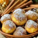 - 1 ½ cups all-purpose flour - ½ cup brown sugar, packed - 1 teaspoon baking powder - ½ teaspoon baking soda - 1 teaspoon ground ginger - 1 teaspoon ground cinnamon - ½ teaspoon ground nutmeg - ¼ teaspoon salt - ¼ cup unsalted butter, melted - 1 large egg - ⅓ cup milk - 1 tablespoon molasses - ½ teaspoon vanilla extract - Air fryer - Mixing bowls - Whisk - Silicone donut hole mold or mini muffin pan - Measuring cups and spoons When I make these air fryer gingerbread donut holes, I carefully choose my ingredients. Each one adds to the warm, spicy flavor. I start with 1 ½ cups of all-purpose flour. It gives the donut holes their shape. Next, I add ½ cup of packed brown sugar for sweetness. Then, I mix in 1 teaspoon of baking powder and ½ teaspoon of baking soda. These help the donut holes rise. Next, I bring in the spices. I use 1 teaspoon of ground ginger and 1 teaspoon of ground cinnamon. These spices give a cozy flavor. I also add ½ teaspoon of ground nutmeg for a warm touch. A pinch of ¼ teaspoon of salt balances all the sweet flavors. Now, for the wet ingredients: I melt ¼ cup of unsalted butter. It helps make the donut holes rich. I add 1 large egg, ⅓ cup of milk, 1 tablespoon of molasses, and ½ teaspoon of vanilla extract. These make the batter smooth and tasty. To bake the donut holes, I need an air fryer, mixing bowls, a whisk, and a silicone mold. The mold helps shape the donut holes perfectly. I measure everything with my cups and spoons to ensure accuracy. With my ingredients ready, I'm excited to create these tasty treats! Preheat your air fryer to 350°F (175°C). This step is key for even cooking. A properly heated air fryer helps your donut holes rise and cook nicely. In a large bowl, combine these dry ingredients: - 1 ½ cups all-purpose flour - ½ cup brown sugar, packed - 1 teaspoon baking powder - ½ teaspoon baking soda - 1 teaspoon ground ginger - 1 teaspoon ground cinnamon - ½ teaspoon ground nutmeg - ¼ teaspoon salt Use a whisk to mix them well. This ensures that the spices and leavening agents are evenly spread out. In another bowl, blend the following wet ingredients: - ¼ cup unsalted butter, melted - 1 large egg - ⅓ cup milk - 1 tablespoon molasses - ½ teaspoon vanilla extract Whisk these together until the mixture looks smooth. This helps to create a rich flavor in your donut holes. Now, pour the wet ingredients into the bowl with the dry ingredients. Gently stir with a spatula or wooden spoon until just combined. Be careful not to overmix. This keeps your donut holes soft. Lightly grease your donut hole mold or mini muffin pan with non-stick spray or melted butter. Use a spoon or piping bag to fill each mold halfway with batter. This helps the donut holes to puff up nicely. Place the filled mold in the preheated air fryer. Cook for 6-8 minutes. Check for a golden brown color. A toothpick inserted in the center should come out clean. This means they are ready! Let them cool for a few minutes, then enjoy! To make the best air fryer gingerbread donut holes, avoid overmixing the batter. When you mix the wet and dry ingredients, do it gently. Stir until just combined. If you mix too much, the texture will become tough. Remember, we want soft and fluffy donut holes. Use a toothpick to check if the donut holes are done. Insert the toothpick into the center of one donut hole. If it comes out clean, they are ready. This simple test helps ensure they are cooked all the way through. Add a cinnamon sugar coating for extra flavor. While the donut holes are still warm, roll them in a mixture of sugar and cinnamon. This adds a sweet touch and makes them even more delicious. A little extra flavor goes a long way! {{image_4}} You can change the flavor of your gingerbread donut holes easily. Try a pumpkin spice version. Just swap some spices. Use pumpkin pie spice instead of ginger, nutmeg, and cinnamon. This gives a warm fall taste. Another fun option is chocolate gingerbread donut holes. Add cocoa powder to the dry mix. About ¼ cup works well. This makes them rich and fluffy. Kids and adults love this twist! Glazing can take your donut holes to the next level. A simple glaze made with powdered sugar is easy. Mix 1 cup of powdered sugar with 2 tablespoons of milk. Stir until smooth and drizzle over warm donut holes. For chocolate lovers, a chocolate dip is perfect. Melt some chocolate chips in a bowl. Dip each donut hole in the melted chocolate. Let them set on parchment paper. This adds a rich touch! I love pairing these donut holes with coffee or hot cocoa. The flavors mix so well together. It makes for a cozy treat! For a festive touch, present the donut holes in a colorful bowl. Add a light dusting of powdered sugar on top. You can also add cinnamon sticks for a warm vibe. This makes your snack table look inviting during the holidays! To keep your leftover donut holes fresh, store them in an airtight container. Place a piece of parchment paper between layers to prevent sticking. This keeps them soft. You can store them in the fridge for up to four days. If you want them to last longer, consider freezing. To freeze your gingerbread donut holes, first let them cool completely. Once cool, place them in a single layer on a baking sheet. Freeze them for about an hour. After that, transfer them to a freezer-safe bag. Remove as much air as possible. They can stay good in the freezer for up to three months. To reheat your donut holes, use your air fryer. Set it to 300°F (150°C). Place the donut holes in the basket in a single layer. Heat them for about 3-4 minutes. This makes them warm and crispy again. Avoid the microwave as it can make them soggy. Enjoy your tasty treat! Yes, you can use whole wheat flour. It adds fiber and a nutty taste. However, use a mix of all-purpose and whole wheat flour for better texture. A good ratio is 50/50. This way, you keep the donut holes light and soft. These donut holes last about 2-3 days at room temperature. Store them in an airtight container to keep them fresh. If you want to keep them longer, refrigerate them. They can last up to a week in the fridge. Yes! You can make the batter a few hours ahead. Store it in the fridge. This keeps it fresh. Just remember to stir it again before you fill the molds. If you store it too long, it may lose some rise. For baking, 350°F (175°C) is perfect. This temperature cooks evenly without burning. It works well for many baked goods. Always check the recipe for specific temps, but 350°F is a great starting point. You learned how to make delicious air fryer donut holes with simple ingredients. We covered mixing dry and wet items, combining them, and cooking to perfection. Remember, avoid overmixing for the best texture. You can try different flavors and glazes to mix things up. Store leftovers in the fridge or freeze them for later. Enjoy your tasty treats with coffee or hot cocoa. These tips will help you create fun, easy desserts anytime. Trust me; you’ll impress your friends and family!