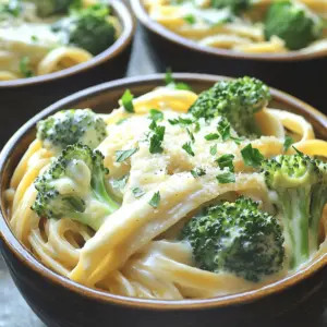 - 1 cup cottage cheese - 1 cup low-sodium vegetable broth - 2 cups fresh broccoli florets - 8 oz whole wheat fettuccine Cottage cheese is the star here. It packs protein and gives the sauce a creamy texture. The vegetable broth adds flavor without extra calories. Fresh broccoli gives the dish color and nutrition. Whole wheat fettuccine keeps it hearty and filling. - 1 tablespoon extra virgin olive oil - 2 cloves garlic, minced - 1 teaspoon onion powder - 1 teaspoon garlic powder - 1/4 teaspoon nutmeg - 1/4 cup grated Parmesan cheese (optional) Olive oil brings richness to the sauce. Garlic adds a savory kick. Onion powder and garlic powder boost the flavor even more. Nutmeg gives a subtle warmth that rounds out the sauce. If you choose Parmesan, it adds a nice salty touch. - Fresh parsley, finely chopped - Salt and pepper to taste Fresh parsley not only looks pretty but also adds freshness. Salt and pepper balance the flavors. Adjust them to your liking for the perfect dish. 1. Start by boiling a large pot of salted water. 2. Once boiling, add 8 oz of whole wheat fettuccine. 3. Cook the pasta according to the package instructions until it is al dente. 4. Drain the pasta, but save a small cup of the cooking water for later. 1. In a separate large pot, bring water to a rolling boil. 2. Carefully add 2 cups of fresh broccoli florets. 3. Blanch the broccoli for about 3 minutes, until it is bright green and tender. 4. Drain the broccoli and set it aside. 1. In a blender, combine 1 cup of cottage cheese, 1 cup of low-sodium vegetable broth, 2 cloves of minced garlic, 1 teaspoon of onion powder, 1 teaspoon of garlic powder, and a pinch of nutmeg. 2. Blend until smooth and creamy. The sauce should be thick. 1. In a large skillet, heat 1 tablespoon of extra virgin olive oil over medium heat. 2. Pour in the creamy cottage cheese sauce and bring it to a gentle simmer. 3. Add the cooked fettuccine and blanched broccoli to the skillet. 4. Gently toss everything together. If the sauce is too thick, add a splash of the reserved pasta water to make it creamier. 1. If you want extra flavor, stir in 1/4 cup of grated Parmesan cheese. 2. Taste the dish and adjust seasoning with salt and freshly ground pepper, if needed. 3. Let the skillet sit off the heat for about a minute. This helps the flavors blend together before serving. To get the right sauce consistency, start with the cottage cheese. Blend it well with the vegetable broth. You want it smooth and creamy. If it’s too thick, add a splash of reserved pasta water. This helps create a velvety sauce. Timing is key for boiling pasta and blanching broccoli. Boil your fettuccine in salted water until al dente, about 8-10 minutes. For broccoli, blanch it for just 3 minutes. It should be bright green and tender. Drain both before mixing. You can use different cheeses to enhance the flavor. Try adding mozzarella or goat cheese for a twist. Each cheese brings its own unique taste and creaminess. Adding spices or herbs can give your dish extra depth. Fresh basil or oregano adds great flavor. A pinch of red pepper flakes can add a nice kick, too. Experiment to find your perfect mix. To plate the dish, use deep bowls. This helps keep the creamy sauce contained. Garnish with finely chopped parsley for a pop of color. A light dusting of grated Parmesan on top also looks great. For pairing ideas, serve this dish with a simple side salad. A light vinaigrette can balance the richness of the Alfredo. You might also enjoy it with crusty bread to soak up the sauce. {{image_4}} You can make this dish fit your needs with some easy swaps. If you want to change the pasta, try using gluten-free pasta or zoodles. Both options work well and keep the dish light. For those avoiding dairy, you can use a dairy-free cottage cheese. Look for nut-based or soy-based options. They provide a similar texture and flavor without the dairy. Feel free to add more veggies! Spinach, peas, or bell peppers can make great additions. Each brings a new flavor and color to your plate. You can also think about seasonal veggies. In spring, try asparagus or green beans. In fall, roasted squash can add a nice touch. Want to add more protein? You can toss in cooked chicken or shrimp. Both options are tasty and fill you up. If you prefer plant-based proteins, try chickpeas or black beans. They add protein and fiber, making this dish even better. Store leftover High-Protein Cottage Cheese Alfredo with Broccoli in an airtight container. Glass or plastic containers work well. Make sure the lid seals tightly to keep air out. This dish stays fresh in the fridge for up to three days. When warming up, I prefer the stovetop method. It helps keep the sauce creamy. Heat it slowly over low heat. Stir often to avoid burning. If you use the microwave, heat in short bursts. Stir between each burst to promote even warming. Yes, you can freeze this dish. Use a freezer-safe container to store it. Let it cool completely before freezing. It lasts up to three months in the freezer. To thaw, move it to the fridge overnight. Reheat it on the stove for the best texture. Can I use low-fat cottage cheese? Yes, you can use low-fat cottage cheese. It will change the taste and texture slightly, but it still works well in this dish. What to do if I don’t have vegetable broth? If you lack vegetable broth, use water or chicken broth. Both options will keep the dish flavorful. Is this recipe gluten-free? No, this recipe is not gluten-free due to the whole wheat fettuccine. Use gluten-free pasta for a gluten-free option. Can this recipe be made vegan? Yes, to make it vegan, swap cottage cheese for a plant-based alternative. Also, omit the Parmesan cheese. How much protein per serving? Each serving has about 21 grams of protein. This makes it a great choice for a protein boost. Caloric information for weight management Each serving contains around 350 calories. It offers a filling meal without excessive calories. This blog post explored a creamy fettuccine dish using cottage cheese. We focused on the main ingredients and seasonings that create a rich flavor. You learned step-by-step instructions for cooking, combining, and serving the pasta. Tips helped enhance taste and texture, while variations showed how to customize the recipe. Proper storage and reheating advice ensured you can enjoy leftovers. Overall, this dish is simple, tasty, and easy to adapt. Enjoy experimenting with the flavors and making it your own!