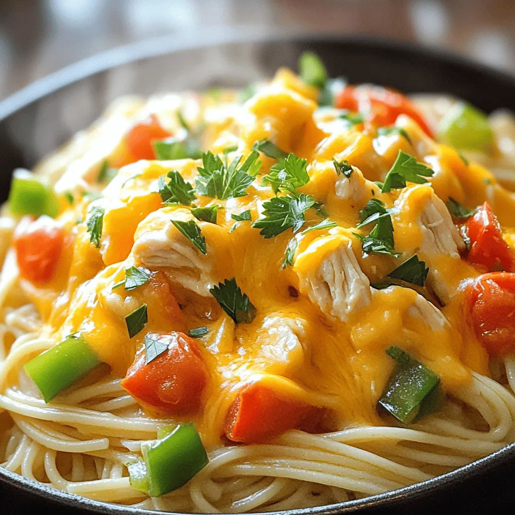 Creamy Velveeta Chicken Spaghetti Simple Family Meal