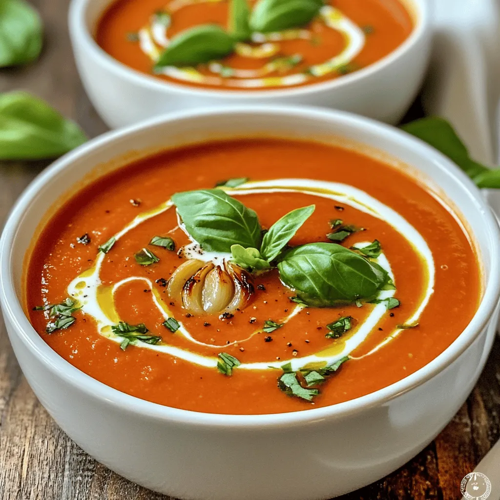 Creamy Roasted Garlic Tomato Soup Flavorful and Cozy