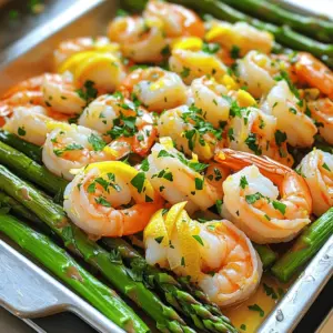 - 1 lb large shrimp, peeled and deveined - 1 bunch asparagus, trimmed and cut into 2-inch pieces - 3 tablespoons olive oil, divided - 4 cloves garlic, minced - Zest and juice of 1 large lemon - 1 teaspoon paprika - 1 teaspoon salt - 1/2 teaspoon freshly ground black pepper - 1/4 teaspoon red pepper flakes (optional, for a spicy kick) - Fresh parsley, finely chopped (for garnish) In this dish, the main star is the shrimp. You want them large, fresh, and ready to soak up all that zesty flavor. Asparagus adds a nice crunch and color. The olive oil serves as a base, helping all the flavors blend. For flavor, garlic and lemon make a perfect pair. The minced garlic infuses the shrimp with a burst of taste. Lemon zest gives the dish a bright note, while the juice adds a refreshing tang. Paprika adds a warm depth, making every bite exciting. The seasonings round out the dish. Salt enhances all the flavors, while black pepper gives a subtle kick. If you like spice, toss in red pepper flakes. Fresh parsley on top adds a pop of green and freshness at the end. This mix of ingredients makes the dish vibrant and delicious. Set your oven to 400°F (200°C). This heat helps cook shrimp and asparagus just right. In a large bowl, mix together: - 3 tablespoons olive oil - 4 cloves garlic, minced - Zest and juice of 1 large lemon - 1 teaspoon paprika - 1 teaspoon salt - 1/2 teaspoon black pepper - 1/4 teaspoon red pepper flakes (optional) Stir well to blend all the flavors into a tasty marinade. Add the peeled and deveined shrimp to the marinade. Toss them gently until each shrimp is coated. Cover the bowl with plastic wrap and set it aside for 15 minutes. This step lets the shrimp soak up all the yummy flavors. While the shrimp marinates, grab a large baking sheet. Arrange the trimmed asparagus in a single layer. Drizzle with a bit of olive oil and sprinkle some salt. Toss lightly to coat the asparagus. Spread it out evenly so it cooks well. Once the shrimp have marinated, place them among the asparagus on the baking sheet. Make sure everything is in a single layer. This helps both the shrimp and asparagus cook evenly. Now, place the baking sheet in your preheated oven. Roast for 10-12 minutes. Keep an eye on your dish. The shrimp should turn pink and opaque, while the asparagus becomes tender but still a bit crisp. After roasting, take the baking sheet out of the oven. Sprinkle chopped fresh parsley over the shrimp and asparagus. This adds a pop of color and freshness. Serve right away, either as is or over fluffy rice or quinoa for a heartier meal. Enjoy your dish! To make shrimp tender and flavorful, start with fresh or good quality shrimp. Remove the shells and devein them. This helps the shrimp absorb the marinade better. Marinate the shrimp for at least 15 minutes. You can use lemon juice and garlic for a bright flavor. If you want a kick, add red pepper flakes. Cook the shrimp until they turn pink and opaque. This usually takes 10-12 minutes at 400°F. To keep asparagus crisp, do not overcook it. Choose fresh asparagus with bright green color. Trim the ends to remove any tough parts. When you prepare the asparagus, coat it lightly in olive oil and salt. Spread it out evenly on the baking sheet. This allows hot air to circulate and cook it properly. Watch for a tender yet crisp texture after roasting. This dish pairs well with simple sides. Fluffy rice or quinoa works great. You can also serve it with a fresh salad. For a heartier meal, add some crusty bread. A glass of white wine complements the flavors nicely. Enjoy your colorful meal with a sprinkle of fresh parsley on top! {{image_4}} If you want to switch the shrimp, try chicken or tofu. Chicken thighs work well. Cut them into small pieces for even cooking. Tofu is a great option for a plant-based meal. Use firm tofu and press it to remove excess water. Then, cut it into cubes. Marinate it just like the shrimp for the same zesty flavor. You can add many veggies for extra taste. Broccoli, bell peppers, and cherry tomatoes pair great with lemon and garlic. Cut broccoli into small florets. Slice bell peppers into strips. Halve the cherry tomatoes. Toss them with the same marinade. These vegetables will roast nicely and add color to your dish. If you like it spicy, add more red pepper flakes. You can also use cayenne pepper for a stronger kick. If you prefer mild flavors, skip the red pepper flakes altogether. This recipe is flexible, so adjust the spice to fit your taste. Always start with a little and add more if needed. To store leftovers, place the shrimp and asparagus in an airtight container. Make sure to let it cool down first. Store in the fridge for up to three days. This keeps the flavors fresh and safe to eat. When you reheat, the best method is to use the oven. Preheat it to 350°F (175°C). Place the dish on a baking sheet covered with foil. This helps keep moisture in. Heat for about 10 minutes. Check to see if the shrimp is warm and the asparagus is tender. If you want to freeze, put the shrimp and asparagus in a freezer-safe bag. Remove as much air as possible before sealing. They can last up to two months in the freezer. To thaw, place the bag in the fridge overnight. Then, reheat it in the oven as mentioned above. This keeps the meal tasty and ready for future dinners. Yes, you can prepare this dish ahead of time. To do this, marinate the shrimp in the garlic and lemon mixture. Cover the bowl with plastic wrap and store it in the fridge. You can marinate the shrimp for up to two hours. Just remember to let it rest at room temperature for 15 minutes before baking. This helps the shrimp cook evenly. You can pair this dish with several sides. Here are some ideas: - Fluffy white rice - Quinoa for a healthy twist - A fresh green salad - Garlic bread to soak up all the juices These sides work well and add balance to the meal. Look for a few signs to know when shrimp is cooked. The shrimp will turn pink and opaque. They should also curl into a C shape. If they stay straight, they may be overcooked. Generally, cooking time is about 10 to 12 minutes. Yes, you can use frozen shrimp for this recipe. Just make sure to thaw them first. Place frozen shrimp in a bowl of cold water for about 15-20 minutes. Once thawed, peel and devein them if needed. Then, you can marinate and cook as usual. To keep asparagus tender and crisp, cook them for a shorter time. Preheat your oven to 400°F. Roast the asparagus for just 8-10 minutes before adding shrimp. This way, both the shrimp and asparagus finish cooking perfectly together. Also, check for bright green color to know they are just right! In this blog post, we explored how to prepare a delicious Lemon Garlic Shrimp and Asparagus dish. We covered the key ingredients, step-by-step instructions, tips for perfecting your meal, and variations to suit your taste. You can easily swap proteins or add different veggies for a twist. Remember, the goal is to enjoy fresh flavors and healthy cooking. With these tips, you will impress your family or friends at the dinner table with ease. Now, it’s time to get cooking!