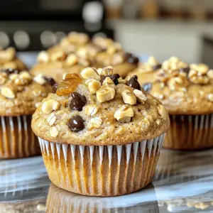 To make healthy muffins, you need these main ingredients: - 2 ripe bananas, thoroughly mashed - 1 cup rolled oats - 1/2 cup plain Greek yogurt - 1/4 cup honey or maple syrup - 1/2 cup almond flour - 1/4 cup chopped walnuts or pecans - 1 teaspoon baking powder - 1/2 teaspoon baking soda - 1 teaspoon vanilla extract - 1/2 teaspoon ground cinnamon - A pinch of salt These simple ingredients form the base of your muffins. The bananas add natural sweetness and moisture. The oats provide fiber, which helps with digestion. Yogurt makes them fluffy, while almond flour adds healthy fats. - Bananas: High in potassium and vitamin C. They help with heart health and energy. - Rolled oats: Great for heart health and filled with fiber. They keep you full longer. - Greek yogurt: Packed with protein and probiotics, good for your gut health. - Honey or maple syrup: Natural sweeteners that provide quick energy. - Almond flour: Gluten-free and rich in healthy fats, it supports brain health. - Walnuts or pecans: Full of omega-3 fatty acids, they are good for your brain. These key ingredients work together to give you a tasty treat that is also good for you. You can add these optional ingredients to boost flavor: - 1/4 cup dark chocolate chips - Dried fruits like raisins or cranberries - Fresh berries like blueberries or raspberries Adding chocolate chips gives a sweet touch. Dried fruits add chewiness, and berries bring fresh taste. Feel free to mix and match to find your favorite combination! First, set your oven to 350°F (175°C). This is the perfect heat for baking muffins. While the oven heats, grab your muffin tin. You can line it with paper liners or lightly grease each cup. This helps the muffins come out easily after baking. Next, take a large bowl. Add the two mashed bananas to it. Stir in 1/2 cup of plain Greek yogurt, 1/4 cup of honey or maple syrup, and 1 teaspoon of vanilla extract. Mix these well until they blend nicely. This mixture is creamy and sweet, making your muffins tasty. In another bowl, whisk together the dry ingredients. Use 1 cup of rolled oats, 1/2 cup of almond flour, 1 teaspoon of baking powder, 1/2 teaspoon of baking soda, 1 teaspoon of ground cinnamon, and a pinch of salt. Mixing these dry items well ensures even flavor in your muffins. Now, it’s time to mix the wet and dry ingredients. Gradually add the dry mix to the wet mix. Stir gently until the batter is just moistened. Avoid overmixing, as this can make muffins tough. You want a soft, slightly lumpy batter. Lastly, fold in 1/4 cup of chopped walnuts or pecans. If you want a sweet treat, add 1/4 cup of dark chocolate chips. Then, scoop the batter into the muffin tin, filling each cup about 3/4 full. Bake for 18-20 minutes. They are ready when a toothpick comes out clean. Let them cool in the pan for 5 minutes, then move to a wire rack. This cooling step keeps them fluffy and tasty! To get a great muffin texture, mix gently. Overmixing makes muffins dense. Combine wet and dry ingredients just until moistened. This keeps them light and fluffy. Use ripe bananas. They add natural sweetness and moisture. If you want a soft muffin, do not fill the cups too high. Leave some space for rising. If you need gluten-free muffins, swap almond flour for gluten-free flour blends. Oats are often gluten-free, but check the label. For a vegan option, replace Greek yogurt with almond or coconut yogurt. Use maple syrup instead of honey. These swaps keep the muffins tasty while meeting dietary needs. Mix-ins can really boost flavor. Try adding blueberries or chopped apples for a fruity twist. Dark chocolate chips add sweetness and richness. You can also add spices like nutmeg or ginger for warmth. If you enjoy nuts, use pecans or almonds for crunch. Experiment with what you love! {{image_4}} You can add fruit to your muffins for extra flavor. Blueberries work great. Simply fold in one cup of fresh or frozen blueberries into the batter. Apples are also a fun choice. Dice one medium apple and mix it in. Both options add natural sweetness and moisture. They make your muffins even tastier! If you need nut-free options, you can skip the nuts altogether. Instead, use sunflower seeds or pumpkin seeds. These give a nice crunch without nuts. You can also try shredded coconut for added texture. This makes the muffins safe for those with nut allergies. Everyone can enjoy them! For a healthier sweetener, use mashed dates or applesauce. These provide sweetness without refined sugar. You can also try agave syrup or coconut sugar. They offer a more natural flavor. Adjust the amount based on your taste. This way, you can make your muffins just right for you! To keep your nutty banana oat muffins fresh, store them in an airtight container. This helps to lock in moisture and flavor. Place them at room temperature if you plan to eat them within three days. For longer storage, keep the muffins in the fridge. If you want to enjoy them later, freezing is a great option. Freezing muffins is easy. First, let them cool completely. Then, wrap each muffin in plastic wrap. After that, place them in a freezer bag. Make sure to remove as much air as possible before sealing. Muffins can be frozen for up to three months. When you're ready to eat one, simply take it out and let it thaw at room temperature. To reheat your muffins, you can use the microwave or oven. For the microwave, place a muffin on a plate and heat for about 15-20 seconds. If you prefer the oven, preheat it to 350°F (175°C). Then, wrap the muffin in foil and heat for about 10 minutes. This way, your muffins will taste fresh and warm! Yes, you can use frozen bananas. Just thaw them first. They will mash easily. Frozen bananas add natural sweetness and moisture. This keeps your muffins soft and tasty. To make sugar-free muffins, replace honey or maple syrup with a sugar-free sweetener. You can use stevia or erythritol. These options keep the muffins sweet without added sugar. You can add your favorite nuts or seeds for crunch. Try adding berries for a fruity twist. Mix in spices like nutmeg for extra flavor. You can also use different types of flour for variety. These muffins stay fresh for about 3-5 days at room temperature. Store them in an airtight container to keep them moist. You can also freeze them for longer storage. Just thaw when you are ready to eat! This post covered how to make healthy muffins from scratch. We looked at key ingredients and their benefits. I shared step-by-step instructions, plus tips for perfect texture and dietary needs. You learned tasty variations and how to store muffins properly. Enjoy baking your muffins with all these ideas. Mix and match flavors, and have fun. Your kitchen will be filled with delightful smells and happy munching!