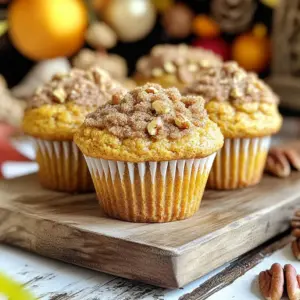 All-purpose flour is key for these muffins. I use 1 ½ cups. It gives the muffins structure and a nice crumb. This flour blends well with other dry ingredients. It keeps the muffins light but not too airy. You’ll need a few more items to make these muffins delicious: - 1 teaspoon baking powder - ½ teaspoon baking soda - 1 teaspoon pumpkin pie spice - ¼ teaspoon salt - ½ cup unsalted butter, softened - 1 cup granulated sugar - 1 large egg - 1 cup canned pumpkin puree - 1 teaspoon vanilla extract - ½ cup buttermilk (or milk) Each ingredient plays a big role. The baking powder and baking soda help the muffins rise. The pumpkin adds moisture and flavor. The sugar gives sweetness, while the butter adds richness. For added flavor and crunch, consider these options: - ½ cup chopped pecans (optional) - ¼ cup brown sugar (for topping) - 1 tablespoon ground cinnamon (for topping) Chopped pecans give a nice bite. The brown sugar and cinnamon topping creates a sweet crust. You can mix and match to make these muffins your own! Start by gathering your ingredients. You will need 1 ½ cups of all-purpose flour, 1 teaspoon of baking powder, ½ teaspoon of baking soda, 1 teaspoon of pumpkin pie spice, and ¼ teaspoon of salt. In a medium bowl, mix these dry ingredients well. This step helps blend the flavors evenly. Set the bowl aside for later use. In a large bowl, cream ½ cup of softened unsalted butter and 1 cup of granulated sugar. Use an electric mixer to mix them until light and fluffy. This should take about 3-4 minutes. Next, add 1 large egg and beat it into the mixture until smooth. Now, stir in 1 cup of canned pumpkin puree and 1 teaspoon of vanilla extract. Mix until everything is well combined. Gradually add the dry ingredients to this mixture, alternating with ½ cup of buttermilk. Start and end with the dry mix. Be careful not to overmix. If you like, fold in ½ cup of chopped pecans for extra crunch. Preheat your oven to 350°F (175°C). Prepare a muffin tin by lining it with paper liners or greasing the cups. Scoop the muffin batter into the cups, filling each about two-thirds full. In a small bowl, mix ¼ cup of brown sugar and 1 tablespoon of ground cinnamon for a topping. Sprinkle this mixture on top of each muffin. Place the muffin tin in the oven and bake for 20-25 minutes. Check if they are done by inserting a toothpick into the center. If it comes out clean, they are ready. Let the muffins cool in the tin for about 5 minutes, then move them to a wire rack to cool completely. Enjoy your warm and cozy treats! To make the best pumpkin spice coffee cake muffins, follow these tips: - Measure Flour Correctly: Spoon flour into your measuring cup. Avoid scooping directly from the bag. This keeps muffins light. - Room Temperature Ingredients: Use room temperature butter, egg, and buttermilk. They mix better and create a smoother batter. - Don’t Overmix: Mix until just combined. Overmixing makes muffins dense. A few lumps are okay. - Use Fresh Spices: Fresh pumpkin pie spice adds more flavor. Check the expiration date on your spices. When baking, some errors can spoil your muffins: - Ignoring Oven Temperature: Always preheat the oven. A hot oven gives muffins a good rise. - Skipping the Topping: The brown sugar and cinnamon topping adds a nice crunch. Don’t skip it! - Filling Muffin Cups Too Full: Fill cups only two-thirds full. This allows space for rising. - Not Testing for Doneness: Use a toothpick to check. If it comes out clean, your muffins are done. Having the right tools helps a lot: - Muffin Tin: A good quality non-stick muffin tin is key. It helps muffins release easily. - Mixing Bowls: Use large bowls for mixing. This gives you space to stir without mess. - Electric Mixer: A hand mixer makes creaming butter and sugar simple. It saves time and effort. - Measuring Cups and Spoons: Accurate measurements are crucial. Use dry measuring cups for flour and sugar. With these tips, you’ll create warm, cozy muffins perfect for any occasion. Happy baking! {{image_4}} You can make these muffins gluten-free. Simply swap the all-purpose flour for a gluten-free blend. Look for a mix that has xanthan gum in it. This will help keep your muffins light and fluffy. Follow the same steps in the recipe. You will enjoy the warm spices without worry. To make vegan pumpkin muffins, replace the egg with a flax egg. Mix one tablespoon of ground flaxseed with three tablespoons of water. Let it sit for five minutes until it thickens. Use plant-based butter instead of regular butter. Choose almond or oat milk in place of buttermilk. These swaps keep the great taste while being plant-based. You can add extra flavors to these muffins. For a sweet surprise, fold in chocolate chips. They go well with pumpkin spice. You can also add dried fruit like cranberries or raisins. This adds a chewy texture. Chopped nuts like walnuts or pecans give a nice crunch. Feel free to mix and match your favorites! To keep your muffins fresh, store them in an airtight container. Place them at room temperature for up to three days. If you want to keep them longer, refrigerate them for up to a week. Just make sure to let them cool completely before storing. This helps prevent moisture buildup. Freezing muffins is a great way to enjoy them later. First, let the muffins cool fully. Then, wrap each muffin in plastic wrap or aluminum foil. Place them in a freezer bag to keep them safe from freezer burn. You can freeze them for up to three months. Label the bag with the date, so you know when to eat them! To reheat, take a muffin out of the freezer. Remove the wrap and place it on a microwave-safe plate. Heat it in the microwave for about 20-30 seconds. If you want a crispier texture, pop it in the oven. Preheat the oven to 350°F (175°C) and bake for about 10 minutes. Enjoy your warm, cozy muffin! Yes, you can use fresh pumpkin. First, roast or steam the pumpkin to soften it. After that, mash it until smooth. You will need about the same amount as canned pumpkin. Fresh pumpkin gives a vibrant flavor, but it may be a bit watery. Make sure to drain excess moisture for the best results. If you don't have buttermilk, you can make a quick substitute. Mix ½ cup of milk with 1 tablespoon of lemon juice or vinegar. Let it sit for five minutes. This mixture will mimic buttermilk's tangy flavor and acidity. You can also use plain yogurt or sour cream mixed with water for a similar effect. To check if the muffins are done, insert a toothpick into the center of one muffin. If it comes out clean or with a few crumbs, your muffins are ready. If it has wet batter, they need more time. Keep an eye on them, as baking times can vary based on your oven. This blog post covered how to make delicious muffins from scratch. We explored key ingredients, like flour and optional add-ins. I shared step-by-step instructions to prep, mix, and bake. You learned tips for perfect muffins, common mistakes, and helpful tools. We also talked about tasty variations and how to store leftovers. In closing, baking can be fun and easy. Enjoy experimenting with flavors and sharing your tasty treats!