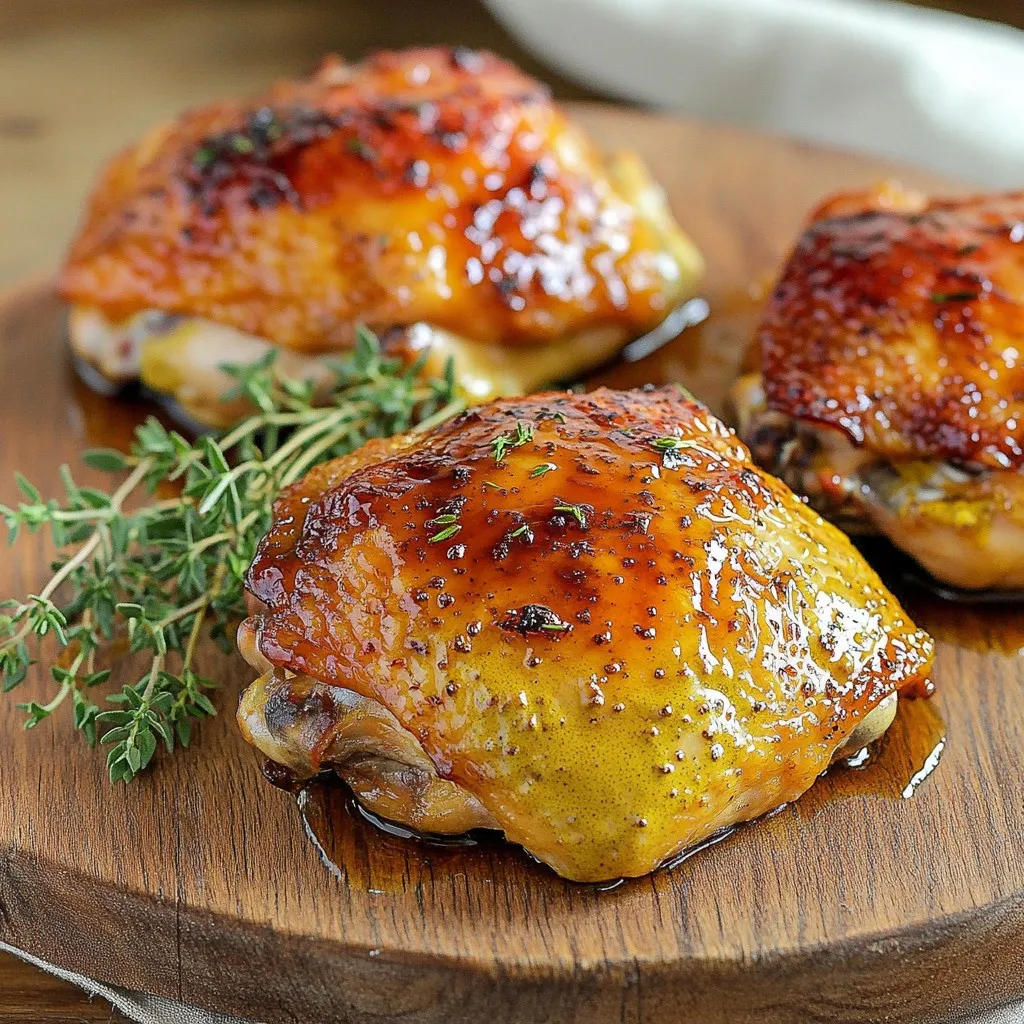 Air Fryer Maple Dijon Chicken Thighs Flavorful Recipe