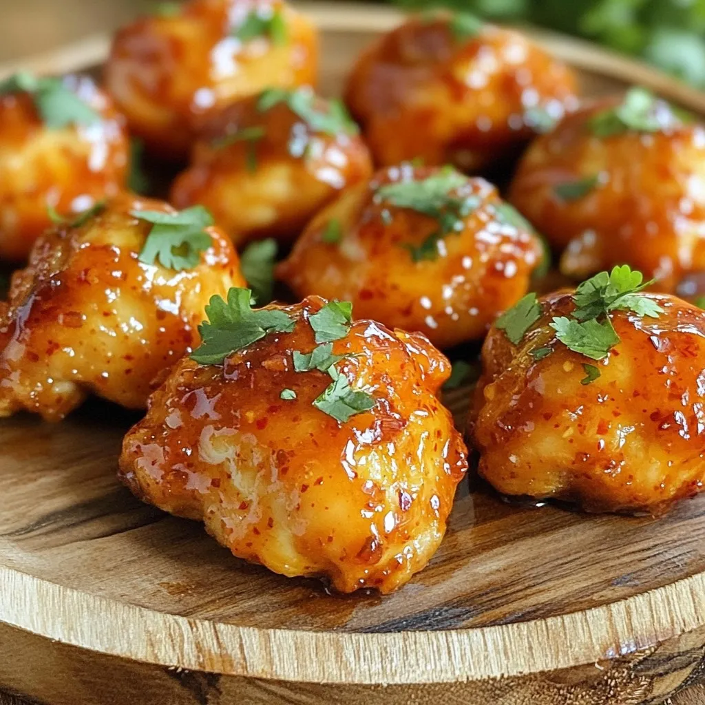 Air Fryer Sweet Chili Chicken Bites Crispy Delight