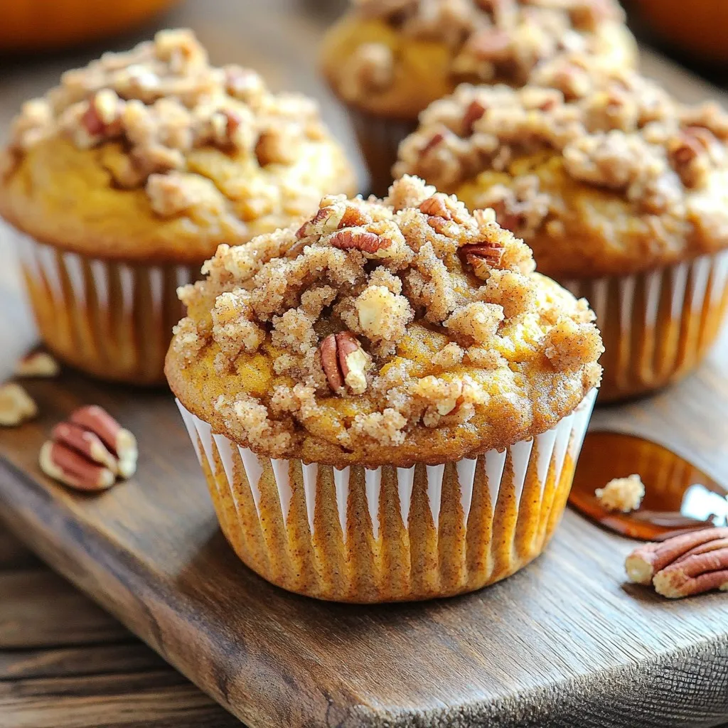 Maple Pecan Pumpkin Streusel Muffins Irresistible Treat