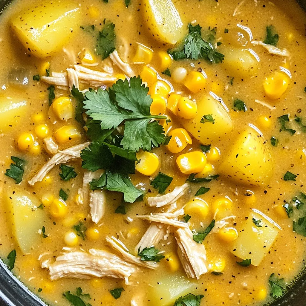Savory Slow Cooker Chicken Corn Chowder Recipe