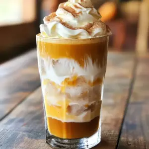 Creating the perfect Pumpkin Cream Cold Brew requires simple, fresh ingredients. Here’s what you need: - 1 cup of cold brew coffee (prepared in advance) - 1/2 cup of your favorite milk (options: whole, almond, oat, or any non-dairy variant) - 1/4 cup of pure pumpkin puree (canned or fresh) - 1 tablespoon of pure maple syrup (or more, based on your sweetness preference) - 1/2 teaspoon of pumpkin pie spice (plus more for garnish) - 1/4 teaspoon of vanilla extract - Whipped cream (optional, for a sumptuous topping) - Ground cinnamon (for garnishing) - Ice cubes (as needed) These ingredients blend together to create a drink that is both creamy and flavorful, perfect for fall. The cold brew coffee serves as a strong base, while the pumpkin puree adds richness. The milk option allows for personal taste, and the sweeteners and spices bring everything to life. Each ingredient plays a part in making this drink a delightful seasonal treat. To start, brew a strong batch of cold brew coffee. Use coarsely ground coffee beans for the best taste. Let the coffee steep for at least 12 hours in cold water. After brewing, chill it in the fridge until you're ready to use it. For optimal flavor, prepare it the night before. This way, it will be nice and strong. In a medium bowl, combine the pumpkin puree and milk. You can use whole milk, almond milk, or oat milk—whatever you like best. Add the maple syrup, pumpkin pie spice, and vanilla extract. Whisk these ingredients together vigorously. This method helps create a smooth and creamy texture. You want it to blend well, so whisk until there are no lumps left. Grab a tall glass and fill it halfway with ice cubes. This keeps your drink refreshingly cold. Slowly pour the chilled cold brew coffee into the glass. Fill it until it's about three-quarters full. Now comes the fun part! Use a spoon to gently layer the pumpkin cream on top. Pour the cream slowly over the back of the spoon. This technique creates a lovely layered look. If you want to make it even more special, add whipped cream on top. A generous dollop adds richness. Then, finish with a light sprinkle of ground cinnamon. This not only looks nice but enhances the flavors too. Take a moment to appreciate your creation before enjoying it! To make the best pumpkin cream cold brew, you want to balance sweetness. Start with one tablespoon of maple syrup. Taste your drink and add more if you prefer it sweeter. Remember, you can always add, but you can't take it out. Adjusting spice levels is also key. The pumpkin pie spice gives a warm flavor. If you like it spicier, add a pinch more. If you prefer a milder taste, cut back a bit. Trust your palate to find the right mix. Choosing the right ice is important for your drink. Use larger ice cubes. They melt slower and keep your drink cold without too much water. If you want to avoid dilution, try freezing coffee into ice cubes. This keeps the flavor strong as it chills. If you want extra creaminess, consider alternatives to ice. You can freeze your pumpkin cream mixture into cubes. This way, you get a creamy texture without watering down your drink. It adds a fun twist, too! {{image_4}} You can easily switch to dairy-free options for your Pumpkin Cream Cold Brew. Coconut milk offers a rich and creamy flavor. It adds a tropical twist to your drink. Oat milk is another great choice. It has a smooth texture and a subtle sweetness. This milk pairs well with pumpkin and spices. Both alternatives keep your drink light and festive. If you want to change the sweetness, try using honey or agave. These natural sweeteners add a different flavor profile. You can adjust the amount to fit your taste. For those who prefer sugar-free options, consider using stevia or monk fruit. These sweeteners provide a guilt-free way to enjoy your cold brew. They won’t alter the delightful pumpkin flavor. There are fun ways to add seasonal twists to your drink. In the fall, add a splash of apple cider for a cozy touch. This enhances the warm spices and brings in the taste of autumn. During the holidays, think about adding peppermint or gingerbread flavors. These festive additions create a unique drink that feels special. You can easily customize your Pumpkin Cream Cold Brew for any season. To keep your cold brew coffee fresh, store it in the fridge. Use an airtight container to prevent odors from other foods. This helps maintain its great flavor. You can keep it for up to two weeks. However, for the best taste, use it within a week. For the pumpkin cream, place any leftovers in a sealed container. Store it in the fridge and try to use it within three days. If you want to keep it longer, consider freezing it. Pour the pumpkin cream into ice cube trays. Once frozen, transfer the cubes to a bag. This way, you can enjoy a taste of fall later in the year! Pumpkin Cream Cold Brew is a delicious drink made with cold brew coffee and pumpkin cream. You mix cold brew coffee with a creamy pumpkin mixture. This mixture includes pumpkin puree, milk, maple syrup, and spices. The drink is cold and creamy, perfect for fall. It gives you a cozy yet refreshing taste of autumn. You can customize your Pumpkin Cream Cold Brew in many ways: - Milk Choices: Use whole milk, almond milk, or oat milk for a different taste. - Sweetness Level: Add more maple syrup or try honey. - Spice Variations: Change the pumpkin pie spice to cinnamon or nutmeg. - Extra Toppings: Top with whipped cream or sprinkle more spices on top. These ideas help you make the drink your own. Pumpkin Cream Cold Brew is a seasonal treat. You can find it mainly in fall. Many coffee shops serve it from September to November. After that, it might not be available until the next fall. However, you can make it at home anytime with the right ingredients. The calorie count for Pumpkin Cream Cold Brew varies. Here’s a rough breakdown: - Cold Brew Coffee: About 5 calories. - Milk (1/2 cup): Around 50-100 calories, depending on the type. - Pumpkin Puree (1/4 cup): About 20 calories. - Maple Syrup (1 tbsp): Roughly 50 calories. - Pumpkin Pie Spice: Negligible calories. - Whipped Cream (optional): About 50 calories for a dollop. In total, the drink can range from 175 to 275 calories, depending on your choices. In this post, we explored how to make a delightful Pumpkin Cream Cold Brew. We discussed the essential ingredients, from cold brew coffee to spices, and provided step-by-step instructions for preparing both the coffee and pumpkin cream. Tips for perfect flavor and variations for customization were also included. Remember, you can adjust the sweetness and choose dairy-free options to suit your taste. Enjoy your seasonal drink, and feel free to experiment. You'll discover great ways to make it your own!