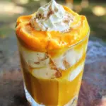 - 1 cup brewed coffee, chilled - 1/2 cup milk of your choice (dairy, almond, oat, etc.) - 1/4 cup pumpkin puree - 2 tablespoons maple syrup - 1 teaspoon pumpkin spice blend - 1/4 teaspoon vanilla extract - Ice cubes - Whipped cream (optional) - Extra pumpkin spice for garnish (optional) To make a tasty Pumpkin Cream Cold Foam Iced Coffee, you need simple ingredients. Start with chilled brewed coffee. I love using leftover coffee for this recipe. It saves time and cuts waste. The milk can be any kind you like. Dairy, almond, or oat milk all work well. Pumpkin puree is the star of this drink. You can use canned or homemade puree. Maple syrup adds sweetness. Adjust the amount to fit your taste. The pumpkin spice blend gives that cozy fall flavor. You can buy it or mix your own with cinnamon, nutmeg, and cloves. Finally, vanilla extract rounds out the flavor. Don’t forget the ice cubes! They keep your drink cool and refreshing. Whipped cream on top is optional but adds a fun touch. A sprinkle of extra pumpkin spice makes it look pretty too. To brew the perfect cup of coffee, start with fresh coffee grounds. Use a coffee maker or French press to extract rich flavor. Aim for a medium grind for the best taste. If you have leftover coffee, that works too! Once brewed, let it cool in the fridge for about 20-30 minutes. This cooling step is key for a refreshing drink. While your coffee cools, let’s make the pumpkin cream foam. In a mixing bowl, combine: - 1/4 cup pumpkin puree - 1/2 cup milk of your choice - 2 tablespoons maple syrup - 1 teaspoon pumpkin spice blend - 1/4 teaspoon vanilla extract Mix these ingredients until smooth. Next, use an electric frother, a handheld whisk, or a stand mixer to froth the mixture. Whisk for about 2-3 minutes. You want the foam to be light and airy. It should hold its shape well. Now it’s time to assemble your drink! Grab a tall glass and fill it with ice cubes. Pour your chilled coffee over the ice. Fill the glass to your preferred level. Then, gently spoon the creamy pumpkin foam on top. Watch it float beautifully! For an extra treat, add a dollop of whipped cream on the foam. A sprinkle of extra pumpkin spice adds a festive touch. When you’re ready to enjoy, stir the foam into the coffee for the best flavor blend. To make your pumpkin cream cold foam taste just right, you can adjust the sweetness. I love using maple syrup for a warm flavor. Start with two tablespoons, then taste it. If you want it sweeter, add more syrup slowly. Creating your own pumpkin spice blend is easy and fun. Mix equal parts of cinnamon and nutmeg. Add a pinch of cloves for depth. This blend gives your drink a fresh taste. It is also great for baking! To show off your drink, serve it in clear glassware. This way, everyone can see the pretty layers of coffee and foam. You can add a colorful straw for a festive touch. For fun garnishes, why not sprinkle some extra pumpkin spice on top? A dollop of whipped cream also adds a nice touch. It looks inviting and tastes amazing. If you want to change up the milk, there are many options. Dairy, almond, or oat milk all work well. Each milk adds its own flavor, so pick one you love. You can also add extra flavorings to make your drink unique. A dash of vanilla or a hint of caramel can make it special. Try adding a splash of your favorite syrup for a fun twist! {{image_4}} You can change up your iced coffee base for fun. Cold brew gives a smooth, rich taste. It’s often less acidic. If you love espresso, try it over ice. Espresso adds a bold flavor that pairs well with pumpkin foam. Whichever coffee you choose, make sure it’s chilled before you pour. Need a vegan or dairy-free drink? Use almond, oat, or coconut milk instead of dairy. They froth well and add their unique flavors. For a low-sugar option, swap maple syrup for a sugar-free sweetener. This way, you can enjoy your drink without the extra sugar. Pumpkin spice is great, but you can switch it up! Add cinnamon, nutmeg, or ginger for different flavors. In winter, try peppermint or chocolate for a festive twist. In summer, fresh fruits like strawberries or mango can make a fruity foam. Get creative and make your drink special for every season! To keep your leftover pumpkin puree fresh, store it in an airtight container. Place it in the fridge and use it within a week. If you want to keep it longer, freeze it in small portions. This way, you can pop it out when you need it. For milk, it’s best to store it in its original container. Keep it tightly sealed in the fridge. Most milk lasts for about a week after opening. Always check the expiration date to ensure it's still good. Brewed coffee can be stored in the fridge for up to a week. Just make sure it’s in a sealed container. This keeps it fresh and tasty. When you're ready to use it, give it a quick stir. The foam is best when fresh. If you have leftover foam, store it in the fridge. Just remember, it may lose its fluffy texture. You can re-froth it if needed, but fresh is always best. If you want to reheat brewed coffee, do it gently. Use the microwave or a pot on low heat. Avoid boiling it, as that can change the taste. For making a fresh batch of foam, follow the same steps as before. Mix pumpkin puree, milk, maple syrup, pumpkin spice, and vanilla again. Froth until it’s light and airy. This will give you that wonderful texture and flavor. Pumpkin Cream Cold Foam is a delicious iced coffee drink. It combines chilled brewed coffee with a creamy pumpkin foam. The foam is made from pumpkin puree, milk, and spices. This drink is perfect for fall and offers a sweet, spiced flavor. It feels cozy yet refreshing. You can find Pumpkin Cream Cold Foam Iced Coffee at popular coffee chains. Starbucks is one of the most well-known places to buy it. Many local coffee shops also serve this seasonal drink. Check your favorite café to see if they have their own version. A typical serving of Pumpkin Cream Cold Foam Iced Coffee has around 300-400 calories. This number can change based on the milk and syrup used. If you want to cut calories, choose unsweetened milk and less maple syrup. You can also skip the whipped cream to save more calories. You can create a delicious Pumpkin Cream Cold Foam Iced Coffee at home. Start with chilled coffee, mix in pumpkin puree and spices, and froth to perfection. Customize it with different milks or sweeteners to fit your taste. Remember to store leftover ingredients properly to keep them fresh. This drink is not just tasty; it offers a fun way to enjoy your coffee. Whether you're hosting a gathering or just treating yourself, this recipe brings joy to every cup. Enjoy your new favorite fall drink and share it with friends!