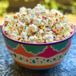 Funfetti Marshmallow Popcorn is a colorful treat that makes any day feel special. Here’s what you’ll need to whip up this fun snack: - 12 cups of popped popcorn (about 1/2 cup of unpopped kernels) - 1 cup mini marshmallows - 1/2 cup unsalted butter - 1/2 cup granulated sugar - 1 teaspoon vanilla extract - 1/4 teaspoon fine sea salt - 1/2 cup rainbow sprinkles - Optional: 1/4 cup chocolate chips These ingredients combine to create a sweet and crunchy snack. The popcorn acts as a light base, while the marshmallows add gooey goodness. The butter and sugar help create a rich flavor, while vanilla brings warmth. The sprinkles add a festive touch. You can even add chocolate chips for extra sweetness! Gather these items before you start. It makes the cooking process smooth and fun. Plus, you will be ready to create a treat everyone will love! To start, you need to pop your popcorn. You can use an air popper or the stovetop method. If you choose the stovetop, heat a large pot with a lid over medium heat. Add your kernels and cover. Once they pop, shake the pot to keep them from burning. After popping, sift through the popcorn to remove any unpopped kernels. Transfer the fluffy popcorn to a large mixing bowl. Next, we melt the butter and mini marshmallows together. In a medium saucepan, melt the unsalted butter over medium heat. Once it melts, add the mini marshmallows, granulated sugar, and fine sea salt. Stir this mixture with a wooden spoon. Keep stirring until it melts smooth, which takes about 5 minutes. Patience is key here. A smooth mixture helps your popcorn stay nice and gooey. Now it’s time to combine the popcorn and marshmallow mixture. Pour the warm marshmallow mix over the popcorn in your bowl. Use a flexible spatula to gently fold the popcorn. Be careful not to crush it. We want to keep the popcorn light and airy while making sure it gets coated. Once your popcorn is well-coated, it's time to add the fun! Sprinkle rainbow sprinkles and optional chocolate chips over the marshmallow-covered popcorn. Gently fold again to mix. This step spreads the colors and chocolate evenly throughout your treat. Allow your marshmallow popcorn to cool for about 15 to 20 minutes. This helps the marshmallow coating set. For faster cooling, spread the popcorn mixture onto a baking sheet lined with parchment paper. This creates an even layer, allowing for quicker cooling. After cooling, break the popcorn into clusters. You can serve them in cute bowls or package them in colorful bags. For a fun twist, tie the bags with ribbons. This makes a great treat for parties or movie nights. Enjoy the burst of flavors in every bite! To make Funfetti Marshmallow Popcorn, you need a few key tools: - Large mixing bowl - Medium saucepan - Flexible spatula - Wooden spoon or silicone spatula - Parchment paper for cooling Using a large bowl helps mix the popcorn and marshmallow well. A flexible spatula makes folding easy without crushing the popcorn. Avoid these common mistakes: - Don’t pop the popcorn too early. It should be fresh when you mix it with the marshmallow. - Be careful not to overheat the marshmallow mixture. Stir constantly to keep it smooth. - Don’t skip the resting time. Let the mixture cool properly for the best texture. You can add fun flavors to your popcorn: - Use almond extract instead of vanilla for a nutty twist. - Try a sprinkle of cinnamon for a warm spice touch. - Add a few drops of peppermint extract for a festive kick. Mix-ins can take your popcorn to the next level: - Toss in crushed nuts for added crunch. - Add mini chocolate chips for a sweet surprise. - Try dried fruit for a fruity flavor boost. {{image_4}} Gluten-free options Funfetti Marshmallow Popcorn is naturally gluten-free! Just make sure your sprinkles are free from gluten. Many brands offer gluten-free sprinkles. Vegan substitutions To make this treat vegan, swap the butter for coconut oil or vegan butter. Use vegan marshmallows instead of regular ones. Both changes keep the flavors while making it plant-based! Seasonal variations You can change the sprinkles for different holidays. For Halloween, use orange and black sprinkles. For Christmas, try red and green. It makes the popcorn fit every festive mood! Alternative sprinkle choices Mix it up with different sprinkle shapes too. Stars, hearts, or seasonal shapes can add fun. You can even use colored chocolate pieces for extra sweetness! Ideas for special occasions For birthdays, add a layer of frosting and candles for a fun cake pop vibe. For movie nights, serve it in popcorn bags for easy sharing. Customization for parties and events Create a popcorn bar! Offer various toppings like nuts, candies, or spices. Let guests choose their favorites and make it their own. This adds excitement to any gathering! To keep your Funfetti Marshmallow Popcorn fresh, store it in an airtight container. I recommend using a large glass jar or a plastic container with a tight lid. This helps prevent moisture from ruining the popcorn. Keep the container in a cool, dry place away from sunlight. Here are some tips to maintain freshness: - Always let the popcorn cool completely before storing. - Avoid storing it in the fridge; this can make it chewy. - If you live in a humid area, double-bag it in plastic bags. You can freeze Funfetti Marshmallow Popcorn for later enjoyment. To do this, follow these steps: 1. Allow the popcorn to cool completely. 2. Place it in a freezer-safe bag or container. 3. Remove as much air as possible before sealing. When you're ready to eat it, thaw the popcorn in the fridge overnight. For the best results, let it sit at room temperature for a bit before serving. This helps restore its crunchiness. Enjoy your tasty treat whenever you want! Funfetti Marshmallow Popcorn is a sweet and colorful snack. It mixes fluffy popcorn with gooey marshmallows and rainbow sprinkles. The treat is fun to eat and looks festive. Kids and adults love its crunchy and chewy textures. It's perfect for parties, movie nights, or any celebration. Funfetti Marshmallow Popcorn lasts about 3 to 5 days when stored properly. Keep it in an airtight container to keep it fresh. Avoid exposing it to moisture, as this will make it soggy. If stored in a cool, dry place, it will stay tasty longer. Yes, you can make Funfetti Marshmallow Popcorn in advance! Prepare it a day or two before your event. Just remember to store it in an airtight container. This will help maintain its crunchiness and flavor. You can enjoy it fresh or save it for later. If you don't have mini marshmallows, you can use large marshmallows instead. Just cut them into smaller pieces. You can also try marshmallow fluff for a different texture. For a healthier option, look for vegan marshmallows. These will work well in the recipe too. Absolutely! You can add many fun toppings to your Funfetti Marshmallow Popcorn. Consider mixing in chocolate chips, nuts, or dried fruit. You can also use flavored sprinkles for a twist. This snack is easy to customize, so have fun with it! Now you know how to make Funfetti Marshmallow Popcorn. We’ve covered the essential ingredients, step-by-step instructions, and tips for success. This snack is fun, colorful, and perfect for any occasion. Remember, you can customize it to fit your taste. Whether you choose chocolate chips or an exciting sprinkle mix, your creativity matters. Store it well to keep it fresh, and enjoy this delightful treat with family and friends anytime. Happy snacking!