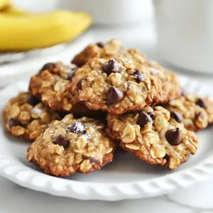 Here’s what you need to make these healthy banana oatmeal cookies: - 2 ripe bananas, thoroughly mashed - 1 cup rolled oats - 1/2 cup almond flour - 1/4 cup honey or maple syrup - 1/4 cup unsweetened applesauce - 1 teaspoon pure vanilla extract - 1/2 teaspoon baking powder - 1/2 teaspoon ground cinnamon - 1/4 teaspoon sea salt - Optional mix-ins: - 1/3 cup dark chocolate chips - 1/3 cup chopped nuts (like walnuts or pecans) Each ingredient plays a key role. The ripe bananas add natural sweetness and moisture. Rolled oats provide hearty texture, while almond flour adds a nutty flavor. Honey or maple syrup gives extra sweetness. Unsweetened applesauce helps keep the cookies soft. Baking powder helps the cookies rise slightly, and cinnamon adds warmth. The sea salt balances the flavors. Optional mix-ins like dark chocolate chips or nuts bring even more taste and crunch. You can mix and match these ingredients to fit your taste! {{ingredient_image_2}} Start by preheating your oven to 350°F (175°C). This step is key for even baking. While the oven heats, line a baking sheet with parchment paper. This helps prevent sticking and makes clean-up easy. In a large bowl, mash two ripe bananas until smooth. Then, add 1/4 cup of honey or maple syrup for sweetness. Next, mix in 1/4 cup of unsweetened applesauce and 1 teaspoon of pure vanilla extract. Use a fork to blend everything well. You want a smooth, creamy mix. In another bowl, stir together 1 cup of rolled oats, 1/2 cup of almond flour, 1/2 teaspoon of baking powder, 1/2 teaspoon of ground cinnamon, and 1/4 teaspoon of sea salt. Mixing these dry ingredients well ensures they spread evenly in the cookie dough. Gradually add the dry mix to the wet mixture. Use a spatula to fold them together gently. Be careful not to overmix, as this can make the cookies tough. If you want, fold in 1/3 cup of dark chocolate chips and 1/3 cup of chopped nuts for extra flavor. Take a tablespoon and scoop dough onto the prepared sheet. Space the dough balls about 1 inch apart. To flatten them slightly, press down gently with the back of the spoon. This gives them a nice cookie shape. Place the baking sheet in the oven and bake for 12-15 minutes. Watch closely as they bake. You want the edges to turn a lovely golden brown. When the cookies are done, take them out of the oven. Let them cool on the baking sheet for about 5 minutes. After that, move them to a wire rack to cool completely. This step helps keep them soft and chewy inside. To make the best banana oatmeal cookies, start with ripe bananas. The riper they are, the sweeter your cookies will taste. Use a fork to mash them until smooth. This helps blend well with other wet ingredients. When mixing, do not overmix the batter. Overmixing can make cookies tough. Aim for a gentle fold when combining wet and dry ingredients. The sweetness of your cookies is easy to change. Use honey, maple syrup, or both. If you prefer less sugar, try cutting the sweetener by a few tablespoons. You can also add extra mashed bananas for natural sweetness. If you like a touch of spice, a bit of extra cinnamon can enhance flavor. Taste your batter before baking for a hint of sweetness. You can swap some ingredients for different flavors. If you need a nut-free option, replace almond flour with oat flour. For a vegan version, use maple syrup instead of honey. Applesauce can also replace oil, making cookies moist without extra fat. You can add dried fruits, seeds, or other nuts if you want something new. This keeps your cookies fun and fresh. Pro Tips Riper Bananas for Sweetness: The riper the bananas, the sweeter your cookies will be. Look for bananas with brown spots for optimal flavor. Oat Variations: Feel free to experiment with different types of oats, such as quick oats or steel-cut oats, to get a different texture in your cookies. Storage Tips: Store your cookies in an airtight container at room temperature for up to a week, or freeze them for longer-lasting freshness. Mix-Ins for Fun: Customize your cookies by adding dried fruits, seeds, or spices to the batter for an extra flavor kick! {{image_4}} To make vegan banana oatmeal cookies, you only need to swap a few ingredients. Replace honey or maple syrup with agave nectar or another plant-based sweetener. This change keeps the cookies sweet and vegan-friendly. You can also use flaxseed meal mixed with water as an egg substitute. Mix 1 tablespoon of flaxseed meal with 2.5 tablespoons of water. Let it sit for about five minutes to thicken. This mix binds the ingredients well. Your cookies will still taste great! For gluten-free banana oatmeal cookies, simply use certified gluten-free oats and almond flour. These two ingredients provide a nice texture without gluten. You can also try coconut flour as an alternative. Just remember to use less coconut flour, as it absorbs more moisture. Start with 1/4 cup and adjust as needed. This way, you can enjoy delicious cookies while sticking to a gluten-free diet. Adding spices and extracts can make your cookies unique and fun! Try adding a pinch of nutmeg or ginger for extra warmth. You can also mix in a teaspoon of almond or coconut extract for a different flavor twist. If you want a chocolatey kick, use cocoa powder. Start with 2 tablespoons and reduce the almond flour by the same amount. These small changes can create a delightful new cookie that suits your taste! To keep your healthy banana oatmeal cookies fresh, store them in an airtight container. This helps keep them soft and tasty. You can place parchment paper between layers to prevent sticking. These cookies stay fresh for about five days at room temperature. If you want to keep them longer, consider freezing them. Freezing cookies is a great way to save them for later. To freeze, let the cookies cool completely first. Then, place them in a single layer on a baking sheet. Freeze them for about two hours. After that, transfer the cookies to a freezer-safe bag or container. This method helps prevent freezer burn. Cookies can last up to three months in the freezer. When you want to enjoy them, just pull them out and let them thaw. Reheating cookies can make them taste fresh again. You can use an oven or microwave for this. For the oven, preheat it to 350°F (175°C). Place the cookies on a baking sheet and warm them for about five minutes. If you use a microwave, heat them for 10 to 15 seconds. This will help them regain their soft texture. Enjoy your delicious treat warm! Yes, you can use other sweeteners. You can try agave nectar, coconut sugar, or stevia. Each will change the flavor a bit. Just remember to balance the sweetness to your taste. To make these cookies gluten-free, simply use certified gluten-free oats. You can also replace almond flour with a gluten-free flour blend. This keeps the cookies soft and tasty without gluten. If you need a substitute for almond flour, try using oat flour or ground sunflower seeds. Both options work well. They keep the cookies moist and add flavor. These cookies stay fresh for about three days at room temperature. Keep them in an airtight container. You can also store them in the fridge for one week. For longer storage, freeze them for up to three months. We explored simple ingredients to make delicious banana oatmeal cookies. You learned step-by-step how to create and bake them. Tips showed how to customize sweetness and substitute ingredients. We also discussed variations, like vegan and gluten-free options. Finally, storage tips helped ensure your cookies stay fresh. Remember, these cookies are easy and fun to make. Enjoy experimenting with flavors and sharing them with others!