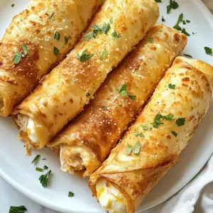 - 2 cups cooked chicken breast, shredded - 1 cup fresh mozzarella cheese, shredded - 4 large flour tortillas - 1 teaspoon Italian seasoning - 1 teaspoon garlic powder - ½ teaspoon onion powder - 1 cup breadcrumbs (preferably panko for extra crunch) - 2 eggs, beaten - Olive oil spray For these crispy wraps, it all starts with quality chicken. Use cooked chicken breast, shredded into fine pieces. This adds great flavor and texture. Next, fresh mozzarella cheese brings a creamy, melty delight to each bite. Grab some large flour tortillas to hold all this goodness together. Now, let’s talk about seasoning. Italian seasoning adds a warm, herbal note. Garlic powder gives it a nice kick, and a hint of onion powder enhances the flavor. Breadcrumbs provide that perfect crunch when we air fry. I love to use panko breadcrumbs for an extra crispy finish. Don't forget the eggs! Beaten eggs help the breadcrumbs stick to the wraps. A light spray of olive oil adds a nice golden color and keeps the wraps from sticking in the air fryer. This mix of ingredients creates a balanced and tasty wrap that everyone will enjoy. {{ingredient_image_2}} To start, I combine the cooked chicken and cheese in a large bowl. I use 2 cups of shredded chicken and add 1 cup of fresh mozzarella and ½ cup of grated Parmesan. Then, I sprinkle in 1 teaspoon of Italian seasoning, 1 teaspoon of garlic powder, and ½ teaspoon of onion powder. I also add salt and pepper to taste. I mix everything well with a spatula until it’s evenly blended. Next, I lay a large flour tortilla on a clean surface. I spoon one-fourth of the chicken and cheese mixture onto the lower third of the tortilla. I create a long strip along the edge. Then, I carefully roll the tortilla tightly from the bottom up, folding in the sides as I go. This helps secure the filling. I place the rolled wrap seam-side down on a plate. I repeat this with the other tortillas and filling. Now, I prepare the coating. In a shallow dish, I pour 1 cup of breadcrumbs. In another dish, I beat 2 eggs until mixed well. I take each rolled wrap and dip it into the beaten eggs first. I let any excess egg drip off. After that, I roll it in the breadcrumbs, making sure each wrap is fully coated for the best crunch. I preheat my air fryer to 375°F (190°C). While it heats up, I lightly spray the air fryer basket with olive oil to prevent sticking. I arrange the wraps seam-side down in a single layer without overcrowding. Then, I lightly spray the tops of the wraps with olive oil spray. I air fry the wraps for 10-12 minutes. I flip them halfway through to ensure they cook evenly. Once they are golden brown and crispy, I carefully remove them from the air fryer. I let them cool slightly on a wire rack before slicing each wrap diagonally to show off the delicious filling. - Choosing the right breadcrumbs: For the best crunch, use panko breadcrumbs. Panko is lighter and creates a better texture than regular breadcrumbs. It gives your wraps that golden, crispy finish everyone loves. - Importance of oil spray: A light spray of olive oil makes a big difference. It helps the breadcrumbs crisp up nicely. Spray lightly on the wraps before cooking. This small step ensures that you get the perfect crunch. - Best dips and sauces: These wraps taste great with marinara sauce. It adds a nice tang and pairs well with the cheese. You can also try ranch or garlic aioli for a creamy twist. - Garnishing ideas: Fresh basil or parsley adds color and flavor. Just sprinkle some on top before serving. It makes your dish look more appealing and adds a fresh taste. - Overfilling the wraps: Avoid the urge to stuff the wraps too much. If you add too much filling, they can burst open while cooking. Stick to a quarter of the filling per wrap for the best results. - Not preheating the air fryer: Preheating is key for even cooking. If you skip this step, your wraps may not cook properly. Always set your air fryer to 375°F (190°C) for a few minutes before you start. This ensures a perfect crispiness! Pro Tips Use Leftover Chicken: This recipe is perfect for using up leftover rotisserie chicken or any cooked chicken you have on hand, making it a quick and resourceful meal option. Breadcrumb Variety: For extra crunch, use panko breadcrumbs or try seasoned breadcrumbs for an added flavor boost. Customize Fillings: Feel free to get creative with the filling! Add vegetables like spinach or bell peppers, or try different cheeses like cheddar or pepper jack. Serving Suggestions: Serve these wraps with a side of marinara or garlic sauce for dipping, and consider a fresh salad to round out the meal. {{image_4}} You can change the cheese in the wraps for a twist. Try using provolone or cheddar. Each cheese adds a unique flavor. If you prefer not to use chicken, swap it for turkey or tofu. Both options work well in these wraps. Adding vegetables can boost the flavor and nutrition. Try spinach, bell peppers, or mushrooms. These ingredients add color and crunch. You can also play with spices. Add paprika for a smoky taste or chili powder for heat. Experimenting with flavors keeps the dish exciting. Not a fan of flour tortillas? Use whole grain or gluten-free tortillas instead. They are just as tasty and can fit your diet. You can also try flatbreads or wraps made from other grains. These options give a fun twist to the classic recipe. After you enjoy your Crispy Air Fryer Chicken Mozzarella Wraps, store the leftovers in the fridge. Place them in an airtight container. These wraps will last for about three to four days in the fridge. Make sure to let them cool before sealing the container. This helps keep them fresh. If you want to keep the wraps longer, freezing is a great option. Wrap each cooled wrap in plastic wrap, then place them in a freezer-safe bag. They can stay good for about two to three months. When you are ready to eat, reheat them in the air fryer. Set it to 375°F (190°C) for about 8-10 minutes. This keeps them crispy! To save time, you can prepare these wraps ahead of time. Mix your filling and roll the wraps. Then, store them in an airtight container in the fridge for up to a day. For best results, use clear containers. This way, you can see what’s inside and grab them quickly. Crispy Air Fryer Chicken Mozzarella Wraps stay fresh for about 3 to 4 days in the fridge. Make sure to keep them in an airtight container. They can lose their crunch, but they still taste great. If you want to enjoy them longer, you can freeze the wraps. They can last up to 2 months in the freezer. Yes, you can cook these wraps in an oven. Preheat your oven to 400°F (200°C). Place the wraps on a baking sheet lined with parchment paper. Bake them for about 15-20 minutes, flipping halfway through. They will be crispy, but may not be as fast as the air fryer. These wraps pair well with a variety of sides. You can serve them with marinara sauce for dipping. A fresh salad or crispy fries also make great sides. Consider adding some roasted vegetables for extra flavor and nutrition. To spice up your wraps, add some chili flakes or cayenne pepper to the chicken mixture. You can also use spicy sauces, like hot sauce or sriracha, in the filling. For a kick, serve with a spicy dipping sauce on the side. This blog post explored making crispy air fryer chicken mozzarella wraps. We covered essential ingredients and easy steps to prepare, assemble, and cook the wraps. I shared tips to ensure crispiness and offered variations for extra flavor. Remember, avoid overfilling the wraps and always preheat your air fryer for the best results. Enjoy these tasty wraps with your favorite dips or sauces. Experiment with your own ideas to make them unique. Your creativity will make these wraps a family favorite.