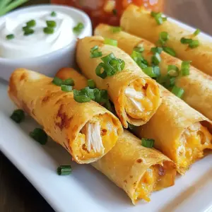- 2 cups cooked chicken, shredded - 8 oz cream cheese, softened - 1 cup shredded cheddar cheese - 1/2 cup green onions, finely chopped - 1 teaspoon garlic powder - 1 teaspoon ground cumin - 1/2 teaspoon salt - 1/4 teaspoon ground black pepper - 10-12 corn tortillas - Cooking spray To make Baked Cream Cheese Chicken Taquitos, you need a few simple items. The main star is cooked chicken. You can use leftovers or rotisserie chicken. Cream cheese adds a rich texture. Shredded cheddar gives a nice cheesy flavor. Green onions add a fresh crunch. Garlic powder and cumin bring warmth to the mix. Salt and pepper balance everything out. Corn tortillas hold the filling together. A quick spray of cooking spray helps them crisp up nicely. - Sour cream - Salsa - Sliced avocado These toppings add extra flavor and fun. Sour cream cools the spicy notes. Salsa gives a zesty kick. Sliced avocado adds creaminess and freshness. You can mix and match these to suit your taste. If you need to swap ingredients, it’s easy. Use cream cheese with herbs for extra flavor. Any cheese works if you prefer something different. You can substitute chicken with cooked turkey or beans for a veggie option. If you want a gluten-free version, try corn tortillas instead of flour. Just be sure to check the labels for any hidden gluten. {{ingredient_image_2}} Start by preheating your oven to 400°F (200°C). This step is vital as it ensures your taquitos bake evenly and become crispy. Next, gather your ingredients. In a large bowl, mix together 2 cups of shredded chicken and 8 ounces of softened cream cheese. Add in 1 cup of shredded cheddar cheese, 1/2 cup of finely chopped green onions, 1 teaspoon of garlic powder, 1 teaspoon of ground cumin, 1/2 teaspoon of salt, and 1/4 teaspoon of black pepper. Stir everything until smooth. This mixture is where the magic happens! Now, let’s soften the tortillas. Place 10 to 12 corn tortillas in a microwave-safe dish. Cover them with a damp paper towel and heat for about 30 seconds. This makes the tortillas easy to roll without cracking. Once softened, lay one tortilla flat. Spoon about 2-3 tablespoons of the filling along one edge. Carefully roll the tortilla around the filling, starting from the edge with the mixture. Tuck in the sides as you roll to keep the filling inside. Repeat this for each tortilla until all are rolled. Line a baking sheet with parchment paper to stop sticking. Place the rolled taquitos seam-side down. Lightly spray the tops with cooking spray for extra crispiness. Bake them in the preheated oven for 20-25 minutes. Look for a golden brown color. Let them cool for a few minutes before serving. Enjoy! - Use warm tortillas. This keeps them soft and easy to roll. - Mix the filling well. Make sure all flavors blend together. - Don’t overfill. Use just enough filling to roll without spilling. - Skipping the softening step. This can cause cracks in the tortillas. - Not preheating the oven. A hot oven ensures a crispy texture. - Forgetting to spray with cooking spray. This step helps achieve golden brown taquitos. - Use a light coat of cooking spray on top. This helps with browning. - Bake on a parchment-lined sheet. This prevents sticking and helps crisp. - Flip the taquitos halfway through baking. This promotes even crispiness on both sides. Pro Tips Fresh Ingredients: Using fresh green onions and quality chicken can enhance the flavor of your taquitos significantly. Opt for rotisserie chicken for convenience and added taste. Cheese Variations: Feel free to mix different types of cheese like pepper jack for a spicy kick or mozzarella for a gooey texture. Experiment to find your favorite combination! Storing Leftovers: If you have leftover taquitos, store them in an airtight container in the fridge. Reheat in the oven to maintain their crispiness before serving. Make Ahead: Prepare the filling and roll the taquitos a day in advance. Just keep them covered in the fridge until you’re ready to bake for an easy meal option! {{image_4}} You can make these taquitos lighter. Use Greek yogurt instead of cream cheese. This swap cuts fat but keeps creaminess. You can also use low-fat cheese for a healthier twist. Swap corn tortillas for whole grain ones to add fiber. These small changes can make a big difference. If you want to switch up the protein, try using turkey instead of chicken. Shredded pork works well too. For a unique flavor, use spicy chorizo. Each option adds its own taste to the dish. Feel free to get creative with your protein choice. To make these taquitos vegetarian, replace chicken with black beans or lentils. Use a vegan cream cheese for a dairy-free version. You can also add veggies like spinach or bell peppers for extra nutrition. This way, you keep the flavors while catering to different diets. After enjoying your taquitos, let them cool down. Place leftovers in an airtight container. Store them in the fridge for up to three days. If you plan to eat them soon, this method keeps them fresh. To freeze, wrap each taquito tightly in plastic wrap. Place them in a freezer-safe bag. They can last for up to three months in the freezer. When you're ready to eat, simply thaw them in the fridge overnight. Reheat your taquitos in the oven for the best texture. Preheat the oven to 375°F (190°C). Place the taquitos on a baking sheet and heat for about 10-15 minutes. This will keep them crispy and tasty. You can also use an air fryer for a quicker option. Enjoy your delicious leftovers! Yes, you can use flour tortillas. They are soft and easy to roll. However, corn tortillas give a nice crunch. If you choose flour, make sure to warm them. This helps prevent tearing. To spice up the filling, add diced jalapeños or hot sauce. You can also mix in some cayenne pepper or chili powder. Start with a small amount. Taste the mixture before you add more heat. This way, you control the spice level. Serve these taquitos with sour cream and salsa for dipping. Guacamole is another great choice. Fresh veggies like sliced cucumbers or a simple salad pair well too. They add a fresh crunch and balance the flavors. Enjoy your meal! We covered the key steps to making tasty baked taquitos. You learned about the main ingredients, options for toppings, and substitutions. I shared step-by-step instructions to help you bake perfect taquitos. Tips and common mistakes were also outlined. Lastly, we discussed storage and reheating methods. Enjoy trying different variations, like healthy swaps or vegetarian options. Remember, practice makes perfect. Keep experimenting and enjoy your delicious creations!