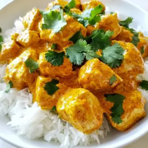 - 1 lb boneless chicken thighs - Unsalted butter - Onion, garlic, and ginger For this quick butter chicken, you need boneless chicken thighs. They cook fast and stay juicy. I love using unsalted butter because it adds richness. You also need a medium onion, garlic, and fresh ginger. These three create a flavorful base. Chop the onion finely and mince the garlic. Grate the ginger for a burst of freshness. - Garam masala, turmeric, and cumin - Crushed tomatoes and coconut milk Next, we need spices. Garam masala gives warmth, while turmeric adds color. Ground cumin brings a nutty flavor. You will also need crushed tomatoes. They add tanginess and depth. Coconut milk makes the sauce creamy and smooth. This combination creates a rich, satisfying dish. - Sugar for balance - Fresh cilantro and serving suggestions Sugar can help balance the spices. It&rsquo;s optional but worth trying. Fresh cilantro adds a bright touch to the dish. When serving, pair butter chicken with cooked rice or warm naan. These sides soak up the delicious sauce. Enjoy creating your meal! {{ingredient_image_2}} - Saut&eacute;ing the onions Start by melting 2 tablespoons of unsalted butter in a spacious pan over medium heat. Once the butter bubbles, add 1 medium onion, finely chopped. Saut&eacute; for 3-5 minutes until the onion turns soft and translucent. - Adding garlic and ginger Next, add 2 cloves of minced garlic and 1 tablespoon of grated ginger. Cook for 1-2 minutes, stirring often. You want the mixture to become fragrant. - Browning the chicken pieces Now, add 1 pound of boneless chicken thighs, cut into bite-sized pieces. Season generously with salt, 1 tablespoon of garam masala, 1 teaspoon of turmeric powder, and 1 teaspoon of ground cumin. Cook for 5-7 minutes until the chicken is browned and no longer pink inside. - Seasoning with spices Stir the spices well to coat the chicken. This step is key to getting that rich flavor that makes butter chicken so special. - Mixing in crushed tomatoes Once the chicken is cooked, pour in 1 cup of crushed tomatoes. Stir well to combine everything. Let the mixture simmer for about 5 minutes. This allows the flavors to meld. - Stirring in coconut milk Gradually add 1 cup of creamy coconut milk. If you want a touch of sweetness, add 1 tablespoon of sugar. Allow the sauce to simmer gently for 10 more minutes. This lets it thicken and ensures the chicken is cooked through. Taste your dish and adjust the seasoning as needed. When it's perfect, garnish with fresh cilantro. Enjoy your meal! To make your butter chicken even better, play with the seasonings. Start with salt. If it tastes flat, add more salt. For a sweeter touch, add a bit of sugar. This helps balance the acidity of the tomatoes. It makes the dish rich and smooth on your palate. Prepping your ingredients ahead saves time. Chop your onion, garlic, and ginger the night before. This makes cooking quicker and easier. You can also choose canned tomatoes instead of fresh ones. Canned tomatoes are just as tasty and save you time in the kitchen. For a lovely presentation, serve your butter chicken over fluffy rice or with warm naan. Rice soaks up the sauce well. Naan is perfect for scooping. Add fresh cilantro on top for a pop of color. A lime wedge on the side adds brightness and flavor. Your meal will look as good as it tastes! Pro Tips Use Fresh Spices: Freshly ground spices can significantly enhance the flavor of your butter chicken. Consider grinding whole spices just before use for an aromatic experience. Marinate the Chicken: For a deeper flavor, marinate the chicken pieces in yogurt and spices for at least 30 minutes prior to cooking. This will tenderize the meat and infuse it with flavor. Adjust Creaminess: If you prefer a richer sauce, you can add an extra half cup of coconut milk or cream. This will give the dish a more luxurious texture. Garnish Smartly: A squeeze of fresh lime juice right before serving can brighten the dish and add a refreshing contrast to the spices. {{image_4}} For a tasty twist, you can use chicken breasts instead of thighs. Chicken breasts are leaner and cook faster. Just cut them into small pieces like thighs. If you want a vegetarian version, try chickpeas or paneer. Both options soak up flavors well. They also add great texture to the dish. You can saut&eacute; the chickpeas or cubes of paneer just like the chicken. This way, you keep the dish rich and satisfying. Do you love heat? Add chili or spicy peppers for a kick! You can sprinkle in red chili flakes or diced fresh peppers. This gives the dish a warm, spicy flavor. If you're cooking for kids, keep it mild. Skip the extra spices and focus on the creamy sauce. You can still enjoy all the rich flavors without the heat. This makes it a perfect dish for the whole family. You can get creative with the sauce! Try different cream bases, like heavy cream or yogurt. Each option will change the flavor and texture. For a lighter dish, use low-fat yogurt. Want to add some greens? Incorporate vegetables like spinach or peas. Stir them in during the last few minutes of cooking. This adds color and nutrients to your dish. Plus, it makes your butter chicken even more delicious! To store leftovers, cool the butter chicken to room temperature. Then, place it in an airtight container. This keeps it fresh for later. The butter chicken lasts up to three days in the fridge. When reheating, use a pan over medium heat. Stir it gently to warm it through. You can also microwave it in short bursts. Just remember to cover it to avoid splatters. If you want to freeze butter chicken, let it cool completely first. Transfer it into a freezer-safe container. It can be frozen for up to three months. When you&rsquo;re ready to eat, thaw it in the fridge overnight. To reheat, warm it in a pan over low heat. Stir often until it&rsquo;s hot. You can also use the microwave, but keep an eye on it to prevent drying out. In the fridge, butter chicken lasts about three days. In the freezer, it stays good for three months. Keep an eye out for signs of spoilage. If it smells sour or looks off, it&rsquo;s best to throw it out. Always trust your senses to ensure your meal is safe to eat. Butter chicken is a creamy, spiced dish from India. It started in the 1950s in Delhi. Chefs mixed leftover chicken with rich sauce made from tomatoes and butter. This dish became famous for its rich taste and smooth texture. Yes, you can! For a dairy-free version, use coconut oil instead of butter. Swap the cream for coconut milk. This keeps the dish creamy and flavorful without dairy. Butter chicken can be mild or spicy. The main spices are garam masala, turmeric, and cumin. If you want less heat, use less garam masala. You can also add sugar to balance the spice. Butter chicken pairs well with fluffy rice or warm naan. You can also add a side of steamed vegetables or a fresh salad. This makes for a complete, delicious meal. This blog post guides you through making delicious Butter Chicken. We covered key ingredients, from chicken thighs to spices, ensuring you enhance flavors. I shared step-by-step cooking instructions and tips for easy prep and better presentation. We explored variations, storage tips, and answered common questions. Butter Chicken can be a crowd-pleaser with a few simple tweaks. Enjoy experimenting in your kitchen to find your perfect version!