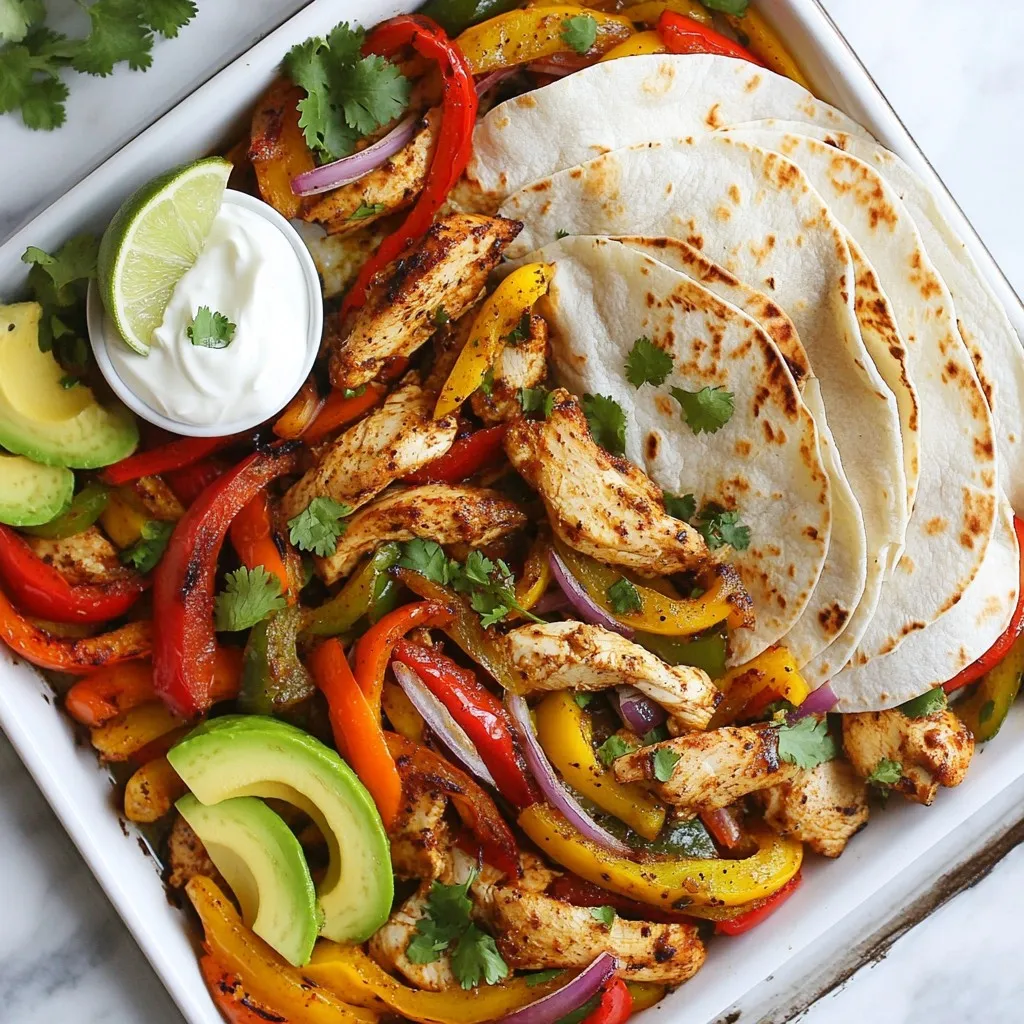 Sheet Pan Chicken Fajitas Flavorful and Easy Dinner